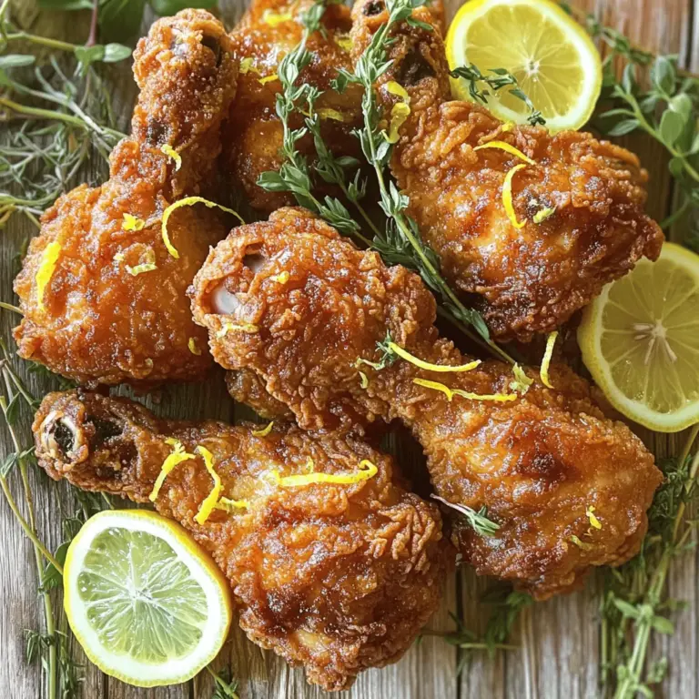 Um Lemon Tea Fried Chicken zuzubereiten, benötigst du einige einfache Schritte.