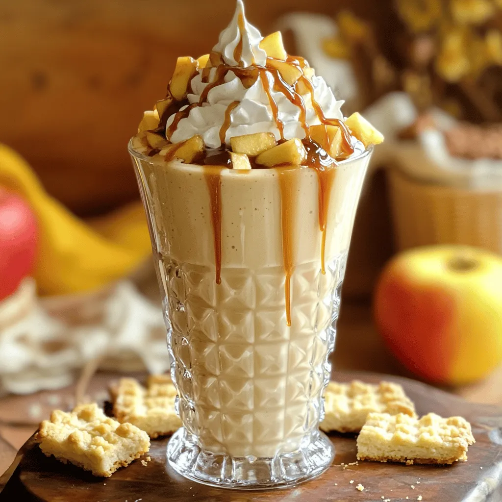 Für einen leckeren Karamell-Apfel-Pie-Milchshake brauchst du einige einfache Zutaten.