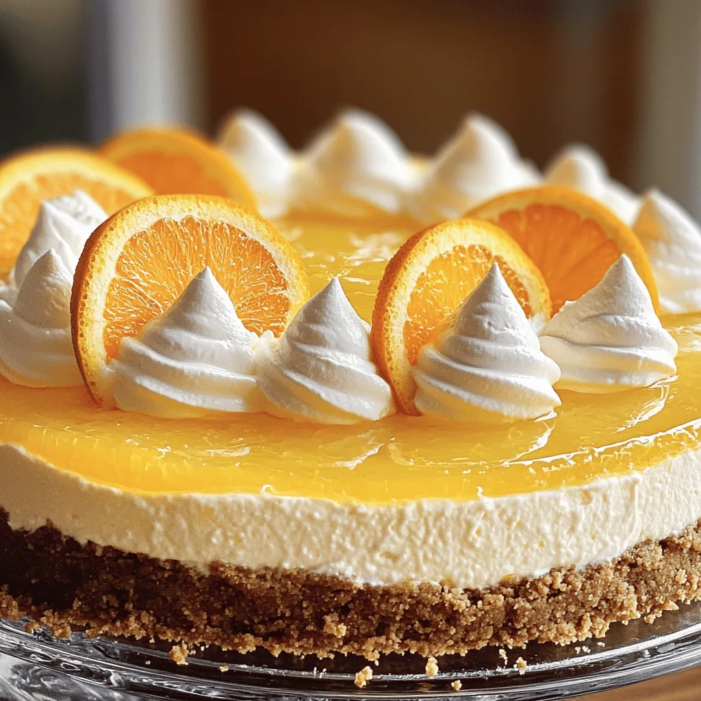 Um einen No Bake Orange Creamsicle Cheesecake zu machen, braucht ihr einige einfache Zutaten. Ihr benötigt 200 g Kekse, 100 g geschmolzene Butter, 400 g Frischkäse, 300 g Schlagsahne und 150 g Puderzucker. Frischer Orangensaft ist wichtig, also 200 ml davon. Die Zeste von 1 Orange und 1 TL Vanilleextrakt bringen tollen Geschmack. Zum Binden braucht ihr 1 Päckchen Gelatine oder Agar-Agar und 2 EL Wasser.