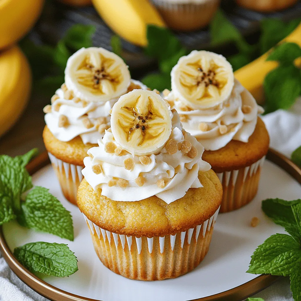 Um die besten Bananenpudding Cupcakes zu machen, brauche ich einige Grundzutaten. Diese Zutaten sind wichtig für den Teig. Ich brauche 1 ½ Tassen Mehl, 1 Tasse Zucker und ½ Tasse weiche Butter. Zwei große Eier und 1 Tasse reife Bananenpüree sind auch nötig. Das Püree macht die Cupcakes saftig und süß.