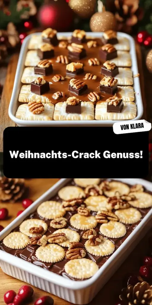 Entdecke das Weihnachts-Crack Rezept, einen einfachen und leckeren Snack, der deine Feiertage bereichern wird! Mit knackigen Crackern, Schokolade, Karamell und Nüssen ist dieser süß-salzige Genuss ein Muss für jede Feier. Erfahren Sie, wie Sie es zubereiten, variieren und servieren können, um alle Gäste zu begeistern. Klick hier, um das vollständige Rezept zu entdecken und deine liebsten Feiertagssnacks einfach zuzubereiten!
