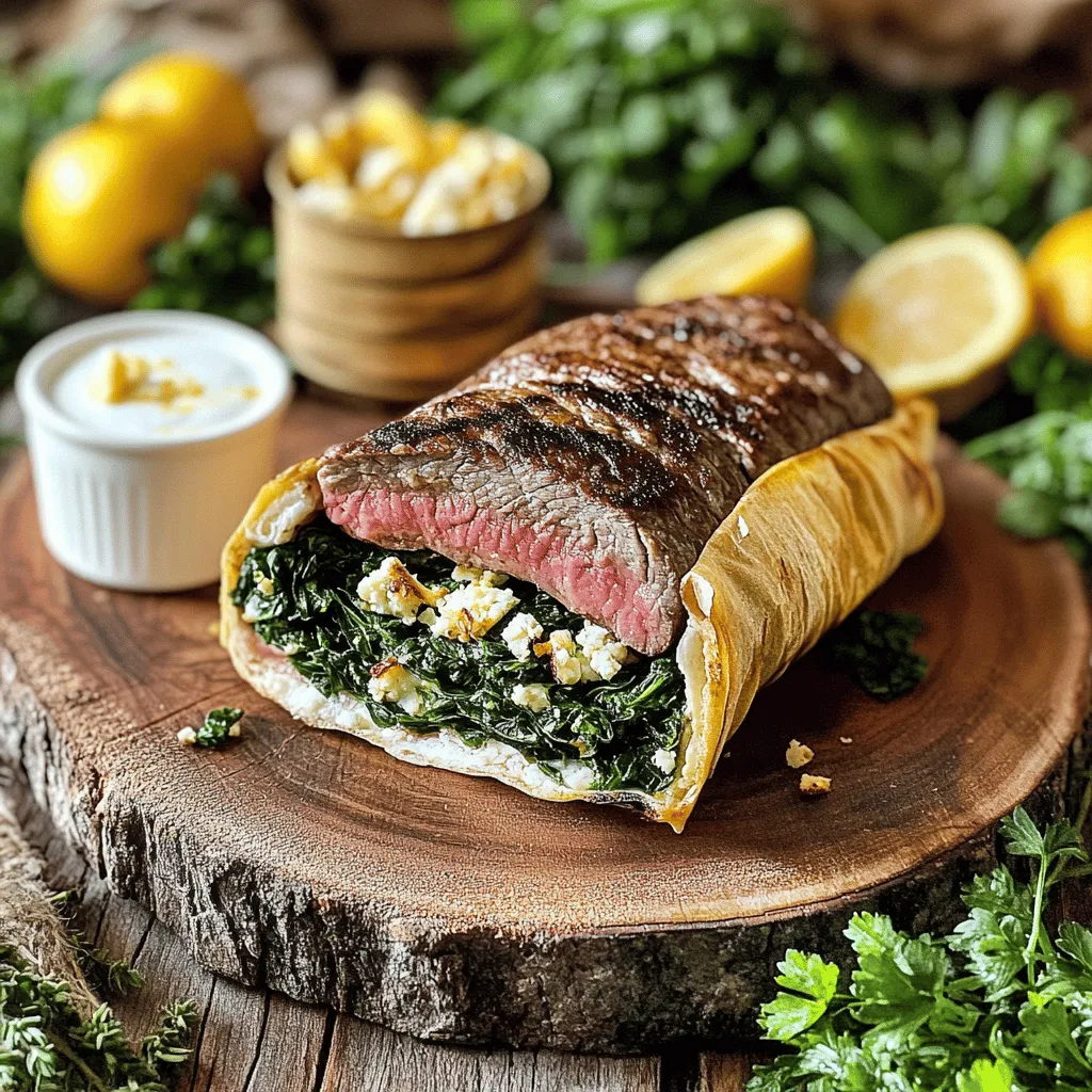 Gefülltes Flankensteak ist ein saftiges und aromatisches Gericht. Es wird aus einem Stück Rinderfilet, dem Flankensteak, zubereitet. Man schneidet das Steak auf und füllt es mit einer leckeren Mischung. Diese Mischung kann viele Zutaten enthalten. Zum Beispiel Spinat, Nüsse und Käse.