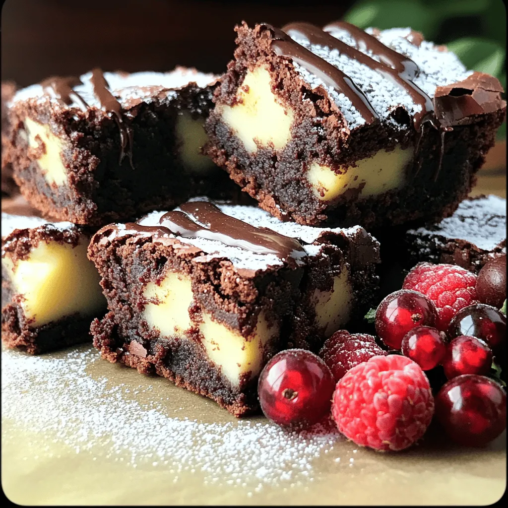 Hier sind die Hauptzutaten für die Triple Chocolate Killer Brownies: