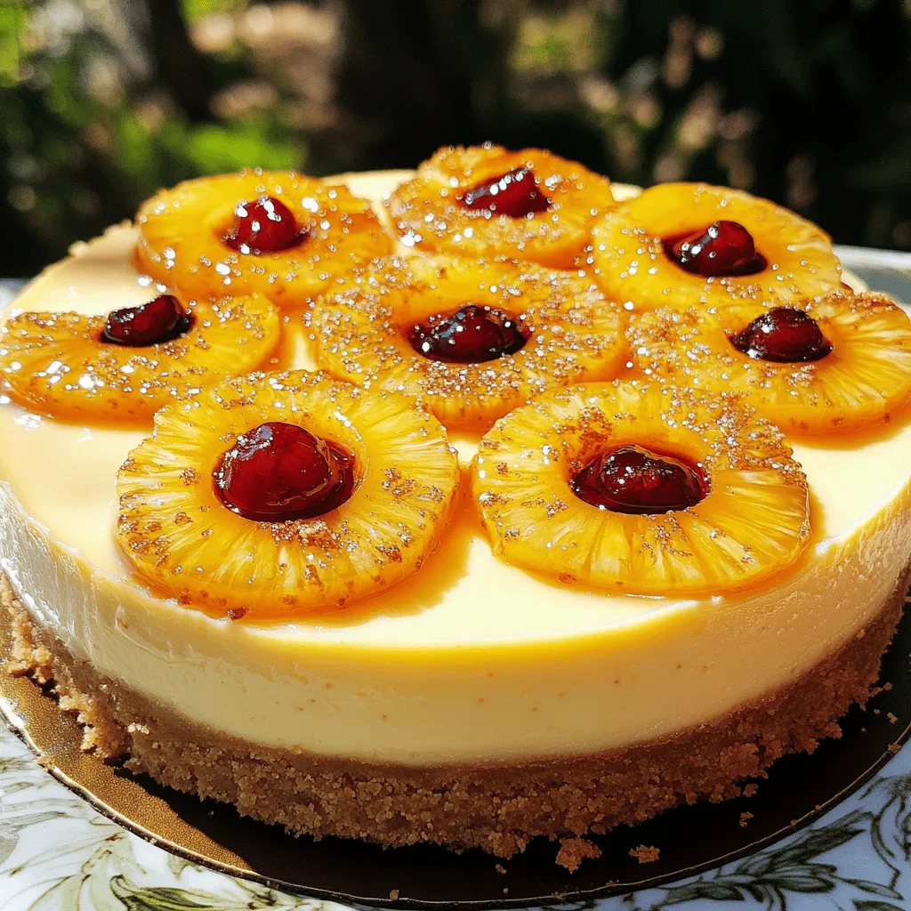 Um einen köstlichen Pineapple Upside-Down Cheesecake zu machen, benötigen wir die folgenden Zutaten: