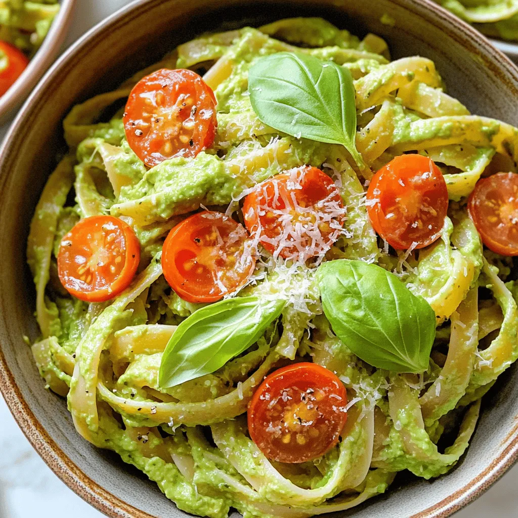 Cremige Avocado Pasta Schnelle und gesunde Mahlzeit