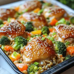 Teriyaki Chicken and Rice Casserole Lecker und Einfach