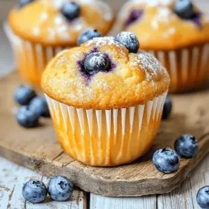 Lemon Blueberry Muffins Saftig und Einfach Zubereiten