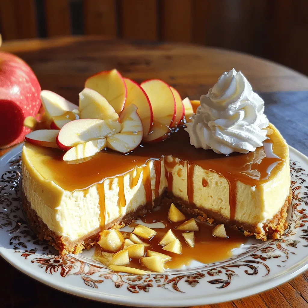 Für einen leckeren Karamell-Apfel-Cheesecake benötigst du: