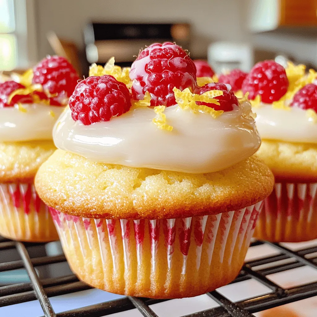 Für die perfekten Raspberry Lemon Heaven Cupcakes brauchen Sie einige Hauptzutaten: