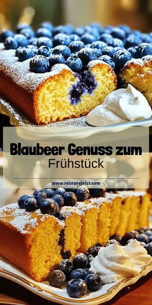 Entdecke das perfekte Blaubeer Frühstückskuchen Rezept, das einfach und lecker ist! Mit frischen Blaubeeren und einfachen Zutaten kannst du einen saftigen und fluffigen Kuchen zaubern, ideal für Frühstück oder Nachmittagskaffee. Folge unserer Schritt-für-Schritt-Anleitung, um ein geschmackliches Highlight zu kreieren. Lass dich von der Fruchtigkeit verführen und klicke jetzt, um das vollständige Rezept zu entdecken!