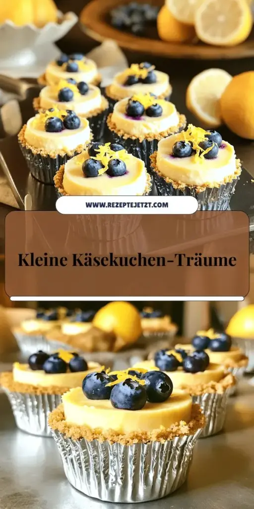 Entdecke die unwiderstehlichen Mini Lemon Blueberry Cheesecakes, ein perfektes Dessert für jeden Anlass! Dieser einfache Leitfaden führt dich durch die Zubereitung dieser traumhaften Käseküchlein mit frischen Zutaten wie Blaubeeren und Zitronen. Ob für eine Feier oder einfach zum Genießen – du wirst begeistert sein! Klicke jetzt und erfahre, wie du dieses leckere Rezept umsetzen kannst!
