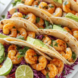 Spicy Garlic Shrimp Tacos Schnelle und leckere Mahlzeit