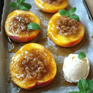 Zimt-Zucker-Pfirsiche Köstliches und Einfaches Rezept