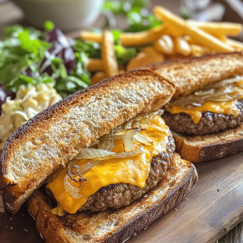 Für deine Patty Melts brauchst du: