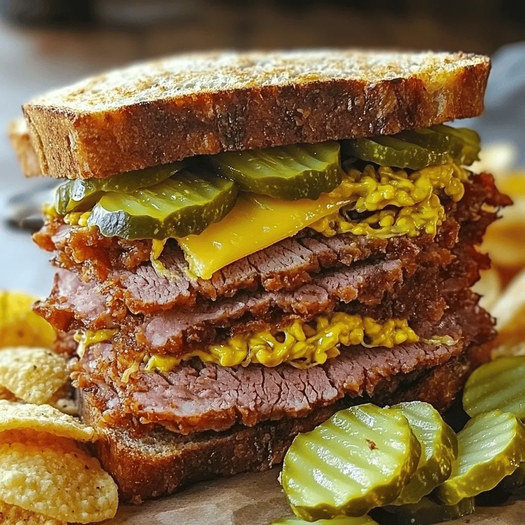 Katz’s Pastrami Sandwich Lecker und Sättigend Genießen