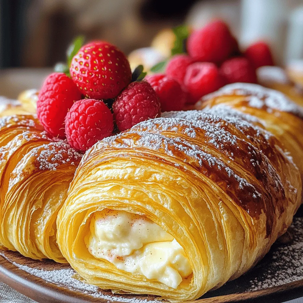 - 2 Rollen Croissant-Teig (1 Packung) - 400 g Frischkäse, weich - 100 g Zucker