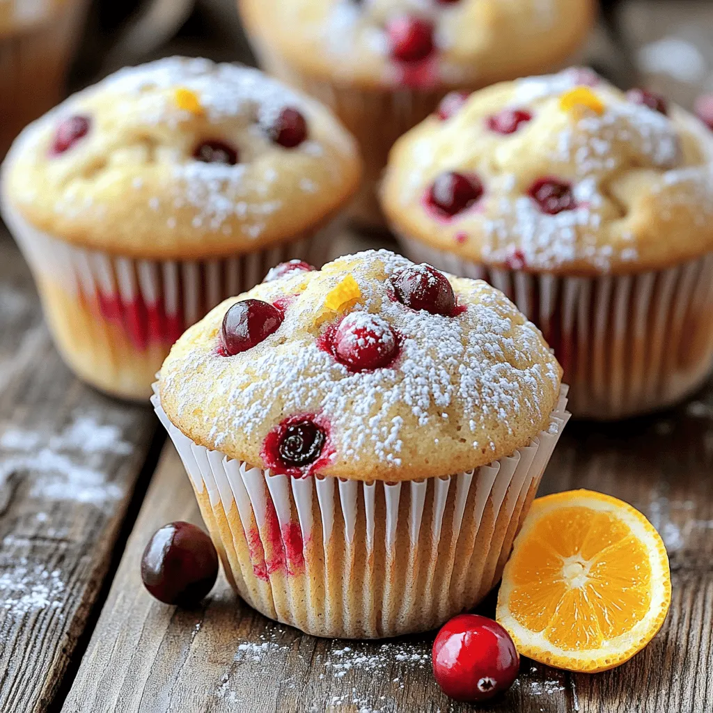 - 2 Tassen Weizenmehl - 1 Tasse frische Cranberries (oder aufgetaute gefrorene Cranberries) - 1 Tasse Zucker Die Hauptzutaten sind die Basis für deine Cranberry Orange Muffins. Das Weizenmehl gibt den Muffins Struktur. Die Cranberries bringen Frische und eine leicht säuerliche Note. Zucker sorgt für die richtige Süße. - 1 Esslöffel Backpulver - 1/2 Teelöffel Natron - 1/2 Teelöffel Salz Die trockenen Zutaten helfen beim Aufgehen der Muffins. Backpulver und Natron sind wichtig für die Lockerheit. Das Salz hebt die Aromen hervor und balanciert die Süße aus. - 1/2 Tasse ungesalzene Butter, geschmolzen - 2 große Eier - 1 Teelöffel Vanilleextrakt Die feuchten Zutaten sorgen für den saftigen Biss. Geschmolzene Butter gibt Geschmack und Feuchtigkeit. Eier helfen, die Zutaten zu binden, und Vanille sorgt für ein wunderbares Aroma. - 1 Tasse frisch gepresster Orangensaft - Abgeriebene Schale von 1 großen Orange - Optional: 1/2 Tasse gehackte Walnüsse oder Pekannüsse Der frisch gepresste Orangensaft bringt Zitrusfrische. Die abgeriebene Schale intensiviert den Geschmack. Nüsse sind optional, aber sie fügen einen schönen Crunch hinzu. Für das komplette Rezept besuche die Sektion [Full Recipe]. Heizen Sie Ihren Ofen auf 190 °C (375 °F) vor. Während der Ofen sich aufheizt, bereiten Sie Ihr Muffinblech vor. Sie können entweder Papierförmchen einsetzen oder die Vertiefungen leicht mit Kochspray einfetten. So verhindern Sie, dass die Muffins kleben bleiben. In einer großen Schüssel vermischen Sie die trockenen Zutaten. Geben Sie dazu 2 Tassen Weizenmehl, 1 Tasse Zucker, 1 Esslöffel Backpulver, 1/2 Teelöffel Natron und 1/2 Teelöffel Salz hinein. Rühren Sie gut mit einem Schneebesen, bis alles gleichmäßig verteilt ist. Dies stellt sicher, dass die Muffins gleichmäßig aufgehen. In einer anderen Schüssel kombinieren Sie die feuchten Zutaten. Geben Sie 1/2 Tasse geschmolzene Butter, 2 große Eier, 1 Teelöffel Vanilleextrakt, 1 Tasse frisch gepressten Orangensaft und die abgeriebene Schale von 1 großen Orange hinzu. Rühren Sie alles gut um, bis die Mischung gleichmäßig ist. Diese Zutaten sorgen für Geschmack und Feuchtigkeit in den Muffins. Gießen Sie die feuchten Zutaten in die Schüssel mit den trockenen Zutaten. Rühren Sie vorsichtig, bis alles gerade so vermischt ist. Es ist wichtig, nicht zu lange zu rühren. Ein paar kleine Klumpen sind in Ordnung! Fügen Sie dann 1 Tasse frische Cranberries und optional 1/2 Tasse gehackte Nüsse hinzu. Heben Sie alles vorsichtig unter, bis die Früchte gleichmäßig im Teig verteilt sind. Teilen Sie den Teig gleichmäßig auf die vorbereiteten Muffinförmchen auf, sodass jedes Förmchen etwa zu 3/4 gefüllt ist. Backen Sie die Muffins für 18-20 Minuten. Sie sind fertig, wenn ein Zahnstocher, der in die Mitte eines Muffins gestochen wird, sauber herauskommt. Nach dem Backen lassen Sie die Muffins etwa 5 Minuten in der Form abkühlen. Danach setzen Sie sie auf ein Kuchengitter, um sie vollständig abkühlen zu lassen. Genießen Sie die saftigen Muffins warm oder bei Zimmertemperatur! Um die beste Konsistenz für Ihre Muffins zu bekommen, rühren Sie den Teig nicht zu lange. Ein paar kleine Klumpen sind völlig in Ordnung. Wenn Sie zu lange rühren, werden die Muffins fest und trocken. Mischen Sie die Zutaten gerade so, bis sie verbunden sind. So bleiben die Muffins schön saftig. Jeder hat einen anderen Geschmack. Wenn Sie die Muffins süßer oder weniger süß mögen, passen Sie den Zucker an. Fügen Sie mehr Zucker hinzu, wenn Sie einen süßen Snack wollen. Reduzieren Sie ihn, wenn Sie es weniger süß mögen. Experimentieren Sie mit verschiedenen Zuckersorten, wie braunem Zucker oder Honig, um neue Geschmäcker zu entdecken! Um den Geschmack zu verbessern, probieren Sie, Zimt oder Muskatnuss hinzuzufügen. Diese Gewürze ergänzen die Cranberries und den Orangengeschmack. Ein Teelöffel Zimt kann einen warmen, heimeligen Geschmack verleihen. Muskatnuss bringt eine feine, nussige Note ins Spiel. Seien Sie kreativ und finden Sie Ihre Lieblingskombinationen! {{image_4}} Eine tolle Möglichkeit, diese Muffins zu verändern, ist die Verwendung von gefrorenen Cranberries. Sie sind oft günstiger und haben einen ähnlichen Geschmack. Einfach die gefrorenen Cranberries direkt in den Teig geben. So sparst du Zeit, und die Muffins bleiben saftig. Eine weitere einfache Anpassung ist der Austausch von Weizenmehl durch Vollkornmehl. Vollkornmehl gibt den Muffins mehr Ballaststoffe und einen nussigen Geschmack. Du kannst die gleiche Menge verwenden. Achte darauf, die Muffins etwas länger zu backen. Um den Geschmack zu variieren, füge Schokoladenstückchen hinzu. Die Kombination von Schokolade und Cranberries ist einfach köstlich. Du kannst auch etwas Zitronenschale hinzufügen, um eine frische Note zu erhalten. Diese kleinen Anpassungen machen die Muffins spannend und einzigartig. Eine weitere Möglichkeit ist, verschiedene Nüsse wie Mandeln zu verwenden. Sie geben den Muffins eine schöne Textur und einen zusätzlichen Crunch. Du kannst sie ganz lassen oder grob hacken. Wenn du glutenfrei backen möchtest, gibt es viele glutenfreie Mehlmischungen. Achte darauf, eine Mischung zu wählen, die gut für Muffins geeignet ist. So kannst du die gleichen tollen Muffins genießen, ohne Gluten zu verwenden. Für eine vegane Variante, ersetze die Eier durch pflanzliche Alternativen. Apfelmus oder Chiasamen funktionieren gut. Diese Optionen halten die Muffins feucht und lecker. Für das vollständige Rezept, schau dir den [Full Recipe] an und entdecke die Vielfalt dieser leckeren Muffins. Bewahren Sie die Muffins in einem luftdichten Behälter auf. So bleiben sie frisch und saftig. Ein einfacher Behälter schützt die Muffins vor Luft und Feuchtigkeit. Lagern Sie sie im Kühlschrank, wenn Sie sie länger aufbewahren möchten. Im Kühlschrank halten die Muffins etwa eine Woche. Sie bleiben frisch und lecker, wenn sie richtig gelagert werden. Im Gefrierschrank können sie bis zu drei Monate halten. Verpacken Sie die Muffins gut in Frischhaltefolie oder einem gefrierfesten Behälter. So vermeiden Sie Gefrierbrand und Geschmacksverlust. Um die Muffins wieder aufzuwärmen, nutzen Sie den Ofen oder die Mikrowelle. Im Ofen bei 180 °C für etwa 5-10 Minuten aufwärmen. Das macht die Muffins knusprig und warm. In der Mikrowelle reichen 15-20 Sekunden für einen warmen Snack. Genießen Sie sie am besten frisch aufgewärmt für den besten Geschmack. Cranberry Orange Muffins halten sich gut. Bei Raumtemperatur sind sie etwa 2 bis 3 Tage frisch. Lagern Sie sie in einem luftdichten Behälter. So bleibt die Feuchtigkeit drin. Im Kühlschrank können sie bis zu einer Woche halten. Wenn Sie sie länger aufbewahren möchten, frieren Sie sie ein. Im Gefrierfach bleiben sie bis zu 3 Monate genießbar. Zum Aufwärmen lassen Sie sie einfach bei Raumtemperatur auftauen. Sie können sie auch kurz in die Mikrowelle geben. Ja, Sie können die Muffins ohne Zucker machen. Es gibt viele Alternativen. Honig oder Ahornsirup sind gute Optionen. Diese bringen eine natürliche Süße und Feuchtigkeit. Stevia oder Erythrit bieten kalorienfreie Optionen. Achten Sie darauf, die Menge anzupassen. Oft ist weniger nötig als bei Zucker. Experimentieren Sie, um den besten Geschmack zu finden! Zerfallene Muffins sind frustrierend. Ein häufiger Grund ist Übermischung. Wenn Sie den Teig zu lange rühren, wird er zäh. Halten Sie das Rühren kurz, bis alles gerade vermischt ist. Auch zu viel Flüssigkeit kann das Problem verursachen. Messen Sie die Zutaten genau. Achten Sie darauf, dass die Backzeit passt. Wenn die Muffins zu weich sind, backen Sie sie länger. Ja, das ist eine tolle Idee! Backen Sie die Muffins ganz normal. Lassen Sie sie dann abkühlen. Wickeln Sie sie einzeln in Frischhaltefolie. Legen Sie sie in einen Gefrierbeutel. So bleiben sie frisch. Zum Aufwärmen nehmen Sie die Muffins aus dem Gefrierfach. Lassen Sie sie bei Raumtemperatur auftauen. Alternativ können Sie sie kurz in die Mikrowelle geben. Genießen Sie die Muffins warm! Cranberry-Orange-Muffins sind einfach zuzubereiten und voller Geschmack. Wir haben alle Schritte durchgegangen: von den Zutaten bis zu den Tipps für optimale Ergebnisse. Variationen und Aufbewahrungshinweise helfen dir, diese Muffins perfekt anzupassen. Denke daran, dass kleine Anpassungen große Unterschiede machen können. Ob für eine Feier oder den Alltag, diese Muffins werden immer gut ankommen. Probiere sie aus und entdecke, wie lecker gesunde Backwaren sein können!