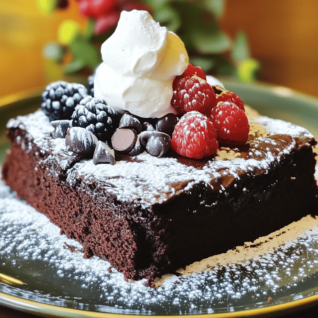 Für einen köstlichen veganen Schokoladenkuchen benötigst du einige Grundzutaten. Sie sind einfach zu finden und machen den Kuchen unwiderstehlich. Hier sind die Hauptzutaten: - 1 ½ Tassen Weizenmehl - 1 Tasse Kristallzucker - ½ Tasse ungesüßtes Kakaopulver - 1 Teelöffel Backpulver - ½ Teelöffel Salz - 1 Tasse ungesüßte Mandelmilch (oder andere pflanzliche Milch) - ⅓ Tasse Pflanzenöl (oder geschmolzenes Kokosöl) - 1 Esslöffel Apfelessig - 1 Teelöffel Vanilleextrakt - ½ Tasse vegane Schokoladenstückchen (optional) Diese Zutaten sorgen für eine reiche, schokoladige Textur und Geschmack. Falls du Allergien hast, gibt es einfache Alternativen. Hier sind einige Optionen, die du verwenden kannst: - Ersetze Weizenmehl durch glutenfreies Mehl, wie Mandel- oder Kokosmehl. - Nutze Kokosblütenzucker anstelle von Kristallzucker für einen niedrigeren glykämischen Index. - Ersetze Mandelmilch durch Hafermilch oder Sojamilch, wenn du Nüsse vermeidest. So kannst du sicherstellen, dass jeder den Kuchen genießen kann. Die Wahl der richtigen Zutaten macht einen großen Unterschied. Hier sind einige Tipps: - Verwende frische Zutaten. Sie sorgen für besseren Geschmack. - Achte auf hochwertige Schokolade. Sie erhöht den Genuss. - Kaufe biologische Produkte, wann immer es möglich ist. Sie sind oft gesünder und umweltfreundlicher. Mit diesen Tipps wählst du die besten Zutaten für deinen veganen Schokoladenkuchen. Du kannst das vollständige Rezept [hier finden](#). Um den veganen Schokoladenkuchen zu backen, brauchst du einige Dinge. Hier ist eine Liste der Materialien: - 23 cm runde Kuchenform - Backpapier oder Pflanzenfett - Große Rührschüssel - Kleine Schüssel - Spatel - Zahnstocher Stelle sicher, dass alle Zutaten bereitstehen, bevor du startest. Das macht das Backen einfacher und schneller. Jetzt geht es ans Eingemachte! Zuerst heize deinen Ofen auf 180°C vor. Fette die Kuchenform ein oder lege sie mit Backpapier aus. In einer großen Rührschüssel mische das Weizenmehl, den Zucker, das Kakaopulver, das Backpulver und das Salz. Rühre alles gut um, bis du eine gleichmäßige Mischung hast. In einer separaten Schüssel vermenge die Mandelmilch, das Pflanzenöl, den Apfelessig und den Vanilleextrakt. Mische diese feuchten Zutaten gut. Gieße die feuchten Zutaten in die große Schüssel mit den trockenen Zutaten. Rühre vorsichtig, bis alles gerade so verbunden ist. Ein paar Klumpen sind okay, also übermixe nicht! Wenn du magst, füge die veganen Schokoladenstückchen hinzu und hebe sie sanft unter. Das sorgt für extra Schokoladengeschmack. Gieße den Teig in die vorbereitete Form und glätte die Oberfläche mit einem Spatel. Jetzt backst du den Kuchen! Stelle die Form in den vorgeheizten Ofen. Backe den Kuchen für 30-35 Minuten. Überprüfe mit einem Zahnstocher, ob der Kuchen fertig ist. Der Zahnstocher sollte sauber herauskommen. Wenn der Kuchen fertig ist, lasse ihn etwa 10 Minuten in der Form abkühlen. Danach lege ihn auf ein Kuchengitter, damit er vollständig abkühlen kann. Jetzt ist dein veganer Schokoladenkuchen fast fertig! Folge dem [Full Recipe], um weitere Schritte und Tipps zu entdecken. Um die perfekte Konsistenz zu erreichen, ist es wichtig, die Zutaten gut zu mischen. Achte darauf, die trockenen und feuchten Zutaten separat zu vermengen, bevor du sie zusammenfügst. Das sorgt für eine gleichmäßige Textur. Vermeide es, den Teig zu übermixen. Ein paar Klumpen sind in Ordnung. Das hilft, einen flauschigen Kuchen zu erzielen. Ein häufiger Fehler ist, den Ofen nicht vorzuheizen. Ein kalter Ofen kann dazu führen, dass der Kuchen nicht richtig aufgeht. Stelle sicher, dass der Ofen auf 180°C vorgeheizt ist. Ein weiterer Fehler ist, den Kuchen zu lange zu backen. Überprüfe den Kuchen nach 30 Minuten mit einem Zahnstocher. Wenn er sauber herauskommt, ist er fertig. Die Dekoration macht den Kuchen besonders. Bestäube den abgekühlten Kuchen mit Puderzucker oder Kakaopulver. Das sieht gut aus und schmeckt lecker. Du kannst auch vegane Schlagcreme oder frische Beeren hinzufügen. Diese Toppings bringen Farbe und Frische auf den Tisch. Teilen Sie den Kuchen in gleichmäßige Stücke, um jeden gut zu bedienen. Für mehr Ideen schau dir das [Full Recipe] an. {{image_4}} Ein glutenfreier veganer Schokoladenkuchen ist einfach zu machen. Benutze statt Weizenmehl eine Mischung aus glutenfreien Mehlen. Reis-, Mandel- oder Buchweizenmehl sind gute Optionen. Achte darauf, auch glutenfreies Backpulver zu wählen. Der Geschmack bleibt lecker und schokoladig! Du kannst mit Aromen spielen! Füge einen Teelöffel Kaffee hinzu. Das hebt den Schokoladengeschmack hervor. Oder probiere Minze oder Orangenabrieb aus. Diese Aromen geben einen frischen Kick. Ein Hauch von Zimt kann auch nicht schaden. Es macht den Kuchen noch interessanter! Du kannst deinen Kuchen aufpeppen! Füge Nüsse oder getrocknete Früchte in den Teig. Walnüsse oder Mandeln sind köstlich. Für die Dekoration sind frische Beeren ideal. Sie bringen Farbe und einen fruchtigen Geschmack. Vegan Schlagcreme macht den Kuchen noch besser. Diese Tipps bringen Vielfalt in dein Backwerk! Für das vollständige Rezept schaue dir den Abschnitt „Veganer Schokoladenkuchen Lecker und Einfach Rezept“ an. Um deinen veganen Schokoladenkuchen frisch zu halten, achte auf die Lagerung. Lass den Kuchen zuerst vollständig abkühlen. Nach dem Abkühlen kannst du ihn in einen luftdichten Behälter legen. Alternativ wickelst du ihn in Frischhaltefolie. So bleibt der Geschmack und die Feuchtigkeit erhalten. Achte darauf, den Kuchen nicht direkt in die Sonne zu stellen. Um die Haltbarkeit deines Kuchens zu verlängern, halte ihn kühl und trocken. Lagere ihn am besten im Kühlschrank, wenn du ihn länger aufbewahren möchtest. Der Kühlschrank kann Feuchtigkeit entziehen, also stelle sicher, dass er gut verpackt ist. Du kannst auch den Kuchen in Scheiben schneiden, um die Portionierung zu erleichtern. Einfrieren ist eine tolle Option, um den Kuchen länger frisch zu halten. Schneide ihn in Stücke und lege sie in Gefrierbeutel. Vergiss nicht, das Datum darauf zu schreiben. So hast du immer ein Stück Schokoladengenuss zur Hand. Wenn du bereit bist, ihn zu genießen, lass ihn einfach im Kühlschrank auftauen oder bei Raumtemperatur. So bleibt der Geschmack wunderbar. Ja, dieser Kuchen hat einen tiefen, reichen Schokoladengeschmack. Die Kombination aus ungesüßtem Kakaopulver und veganen Schokoladenstückchen sorgt dafür, dass der Kuchen schokoladig ist. Das ist wichtig, denn niemand möchte einen schokoladenlosen Schokoladenkuchen. Der Geschmack bleibt auch nach dem Backen intensiv und lecker. Ja, du kannst Zutaten austauschen. Zum Beispiel kannst du Weizenmehl durch Mandelmehl ersetzen, um den Kuchen glutenfrei zu machen. Wenn du keine Mandelmilch hast, nimm einfach eine andere pflanzliche Milch. Das Pflanzenöl kann auch durch Kokosöl ersetzt werden. Sei kreativ und passe das Rezept deinen Vorlieben an. Der Kuchen bleibt frisch, wenn du ihn richtig lagerst. Er hält sich bei Raumtemperatur etwa 2-3 Tage. Wenn du ihn im Kühlschrank aufbewahrst, bleibt er bis zu einer Woche gut. Für längere Lagerung kannst du den Kuchen einfrieren. Achte darauf, ihn gut einzupacken, um Gefrierbrand zu vermeiden. So kannst du ihn später genießen! Dieser Blogbeitrag hat dir gezeigt, wie du einen leckeren veganen Schokoladenkuchen backen kannst. Wir haben die Hauptzutaten, alternative Zutaten und wichtige Tipps behandelt. Jede Phase, von der Zubereitung bis zur Aufbewahrung, ist einfach und klar erklärt. Denke daran, dass du mit dem Rezept kreativ sein kannst. Variationen erlauben dir, neue Geschmäcker zu entdecken. Jetzt bist du bereit, deinen eigenen Kuchen zu backen und zu genießen. Viel Spaß dabei!