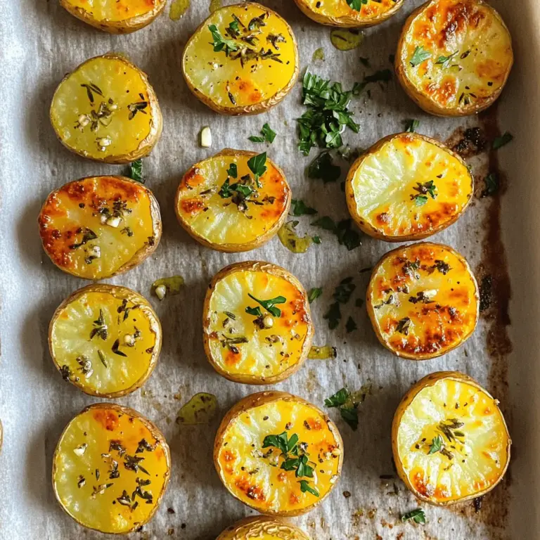 Um die Knoblauch-Kräuter Röstkartoffeln perfekt hinzubekommen, benötigen Sie folgende Zutaten: - 900 g Baby-Kartoffeln, halbiert - 60 ml Olivenöl - 4 Knoblauchzehen, fein gehackt - 2 Teelöffel getrockneter Rosmarin - 2 Teelöffel getrockneter Thymian - 1 Teelöffel Paprika - Salz und Pfeffer nach Geschmack - Frische Petersilie, gehackt (zum Garnieren) Die angegebenen Mengen sind ideal für vier Portionen. Die Baby-Kartoffeln bieten die beste Textur. Achten Sie darauf, dass alle Kartoffeln gleich groß sind. So garen sie gleichmäßig. Das Olivenöl sorgt dafür, dass die Gewürze gut haften. Frischer Knoblauch bringt den besten Geschmack, also verwenden Sie frisch gehackten Knoblauch. Die Mischung aus Rosmarin und Thymian verleiht den Kartoffeln eine tolle Kräuternote. Wählen Sie frische, pralle Kartoffeln ohne dunkle Stellen oder Druckstellen. Sie sollten fest anfühlen. Achten Sie beim Knoblauch darauf, dass die Zehen fest und trocken sind. Vermeiden Sie schimmelige oder weiche Knoblauchzehen. Für die Kräuter sind getrocknete Varianten praktisch, aber frische Kräuter sind ein Genuss. Wenn Sie frischen Rosmarin oder Thymian finden, nehmen Sie diese! Sie sind aromatischer und intensiver im Geschmack. Zuerst müssen Sie die Baby-Kartoffeln vorbereiten. Nehmen Sie etwa 900 g und schneiden Sie sie in der Mitte durch. Die Hälfte der Kartoffeln hilft, die Röstaromen zu verstärken. Legen Sie die geschnittenen Kartoffeln in eine große Schüssel. So stellen Sie sicher, dass sie gut gewürzt werden. Jetzt kommt der spannende Teil: die Gewürze! Fügen Sie 60 ml Olivenöl zu den Kartoffeln hinzu. Das Öl hilft, die Gewürze an den Kartoffeln zu haften. Dann kommen 4 fein gehackte Knoblauchzehen dazu. Knoblauch gibt Geschmack und Aroma. Geben Sie 2 Teelöffel getrockneten Rosmarin und 2 Teelöffel getrockneten Thymian hinzu. Diese Kräuter passen perfekt zu Kartoffeln. Ein Teelöffel Paprika bringt eine leichte Schärfe. Vergessen Sie nicht, Salz und Pfeffer nach Geschmack hinzuzufügen. Mischen Sie alles gut, damit jede Kartoffel gewürzt ist. Heizen Sie Ihren Ofen auf 220°C vor. Das ist wichtig für eine knusprige Textur. Legen Sie die gewürzten Kartoffeln auf ein Backblech mit Backpapier. Achten Sie darauf, dass sie in einer einzigen Schicht liegen. So rösten sie gleichmäßig. Jetzt ist es Zeit zu backen! Rösten Sie die Kartoffeln 25 bis 30 Minuten. Wenden Sie sie nach der Hälfte der Zeit. Das sorgt für eine schöne goldene Farbe. Nach dem Rösten nehmen Sie die Kartoffeln heraus und lassen sie kurz abkühlen. Garnieren Sie sie mit frischer gehackter Petersilie. Diese Schritte sind einfach und benötigen nur 40 Minuten Zeit. Für das vollständige Rezept können Sie den Abschnitt "Full Recipe" ansehen. Um die Röstaromen zu verbessern, stelle sicher, dass die Kartoffeln gleichmäßig mit Öl bedeckt sind. Das Öl hilft, die Hitze besser zu verteilen. Ich empfehle, die Kartoffeln auf einem Blech in einer einzigen Schicht zu verteilen. So können sie gleichmäßig bräunen. Ein weiterer Tipp: Füge etwas Zucker hinzu, um die Süße zu betonen. Das gibt einen tollen Geschmack! Matschige Kartoffeln sind ein häufiges Problem. Um das zu verhindern, wähle kleine oder mittlere Kartoffeln. Diese garen besser und bleiben fest. Koche sie nicht zu lange vor. Wenn du sie vor dem Rösten kochst, halte die Garzeit kurz. Achte darauf, dass der Ofen heiß genug ist – mindestens 220°C. So werden sie außen knusprig und innen zart. Neben Rosmarin und Thymian kannst du auch andere Kräuter ausprobieren. Oregano bringt einen tollen mediterranen Geschmack. Auch frischer Schnittlauch oder Dill passen gut dazu. Wenn du etwas mehr Schärfe magst, probiere Chili-Flocken. Die Möglichkeiten sind endlos. Experimentiere mit verschiedenen Kombinationen für deinen perfekten Geschmack. Für das volle Rezept schaue in die Anleitung für Knoblauch-Kräuter Röstkartoffeln. {{image_4}} Wenn Sie etwas Würze mögen, fügen Sie Chili-Flocken hinzu. Diese bringen einen leichten Kick. Sie können auch geräuchertes Paprika verwenden. Es verleiht den Kartoffeln einen tiefen, rauchigen Geschmack. Experimentieren Sie mit verschiedenen Gewürzen. Zum Beispiel, Cayennepfeffer oder Kreuzkümmel können toll sein. Diese kleinen Änderungen machen viel aus. Die Knoblauch-Kräuter Röstkartoffeln sind bereits vegan. Sie brauchen die Zutaten nicht zu ändern. Verwenden Sie einfach das Olivenöl. Es macht die Kartoffeln schön knusprig. Wenn Sie es cremiger mögen, probieren Sie einen veganen Dip dazu. Hummus oder ein veganer Joghurt-Dip passen gut. Sie sind eine tolle Ergänzung für jedes Essen. Diese Röstkartoffeln sind vielseitig. Sie können sie mit anderen Gemüsesorten mixen. Möhren, Zucchini oder Paprika harmonieren perfekt. Schneiden Sie das Gemüse in ähnliche Stücke. So garen alle gleichmäßig. Das gibt Farbe und mehr Geschmack auf dem Teller. Es ist eine einfache Möglichkeit, das Gemüse zu erhöhen. Es macht das Gericht noch gesünder und bunter. Für das komplette Rezept schauen Sie sich die [Full Recipe] an. Wenn Sie Reste von Knoblauch-Kräuter Röstkartoffeln haben, bewahren Sie sie in einem luftdichten Behälter auf. Lassen Sie die Kartoffeln zuerst auf Raumtemperatur abkühlen. So verhindern Sie, dass sie matschig werden. Lagern Sie sie im Kühlschrank. So bleiben sie frisch. Um die Kartoffeln wieder heiß zu machen, gibt es einige gute Methoden. Die beste ist, sie im Ofen zu erwärmen. Legen Sie die Kartoffeln auf ein Backblech und heizen Sie den Ofen auf 180°C (350°F) vor. Backen Sie sie etwa 10 bis 15 Minuten. So werden sie knusprig. Sie können auch eine Pfanne verwenden. Erhitzen Sie etwas Öl und braten Sie die Kartoffeln für ein paar Minuten. Im Kühlschrank halten die Röstkartoffeln etwa 3 bis 5 Tage. Wenn Sie sie länger aufbewahren möchten, können Sie sie gefrieren. Legen Sie die Kartoffeln in einen gefrierfesten Behälter. Im Gefrierschrank halten sie bis zu 2 Monate. Denken Sie daran, sie vor dem erneuten Erwärmen vollständig aufzutauen. So bleibt der Geschmack erhalten. Die Zubereitung der Knoblauch-Kräuter Röstkartoffeln dauert insgesamt etwa 40 Minuten. Davon sind 10 Minuten für die Vorbereitung und 25-30 Minuten für das Rösten. Diese Zeit ist perfekt, um die Kartoffeln knusprig und goldbraun zu machen. Olivenöl ist die beste Wahl für das Rösten. Es hat einen tollen Geschmack und einen hohen Rauchpunkt. Du kannst auch andere Öle wie Rapsöl verwenden. Achte darauf, dass das Öl gut zu den Kräutern passt. Ja, frische Kräuter sind eine großartige Option! Sie bringen mehr Aroma in die Kartoffeln. Verwende doppelt so viel frische Kräuter wie getrocknete. Zum Beispiel, zwei Teelöffel frischen Rosmarin anstelle von einem Teelöffel getrockneten. Das macht die Röstkartoffeln noch leckerer. Für das vollständige Rezept, schau dir die [Full Recipe] an. Die Zutaten und die Schritt-für-Schritt-Anleitung machen Röstkartoffeln einfach. Frische Zutaten bringen den besten Geschmack. Tipps verbessern die Röstaromen und helfen, matschige Kartoffeln zu vermeiden. Variationen bieten neue und spannende Möglichkeiten, dein Gericht zu ändern. Reste lassen sich leicht lagern und aufwärmen. Denke daran, dass das Kochen Freude macht. Du kannst mit verschiedenen Kombinationen experimentieren und eigene Lieblingsrezepte entwickeln. Viel Spaß beim Ausprobieren!