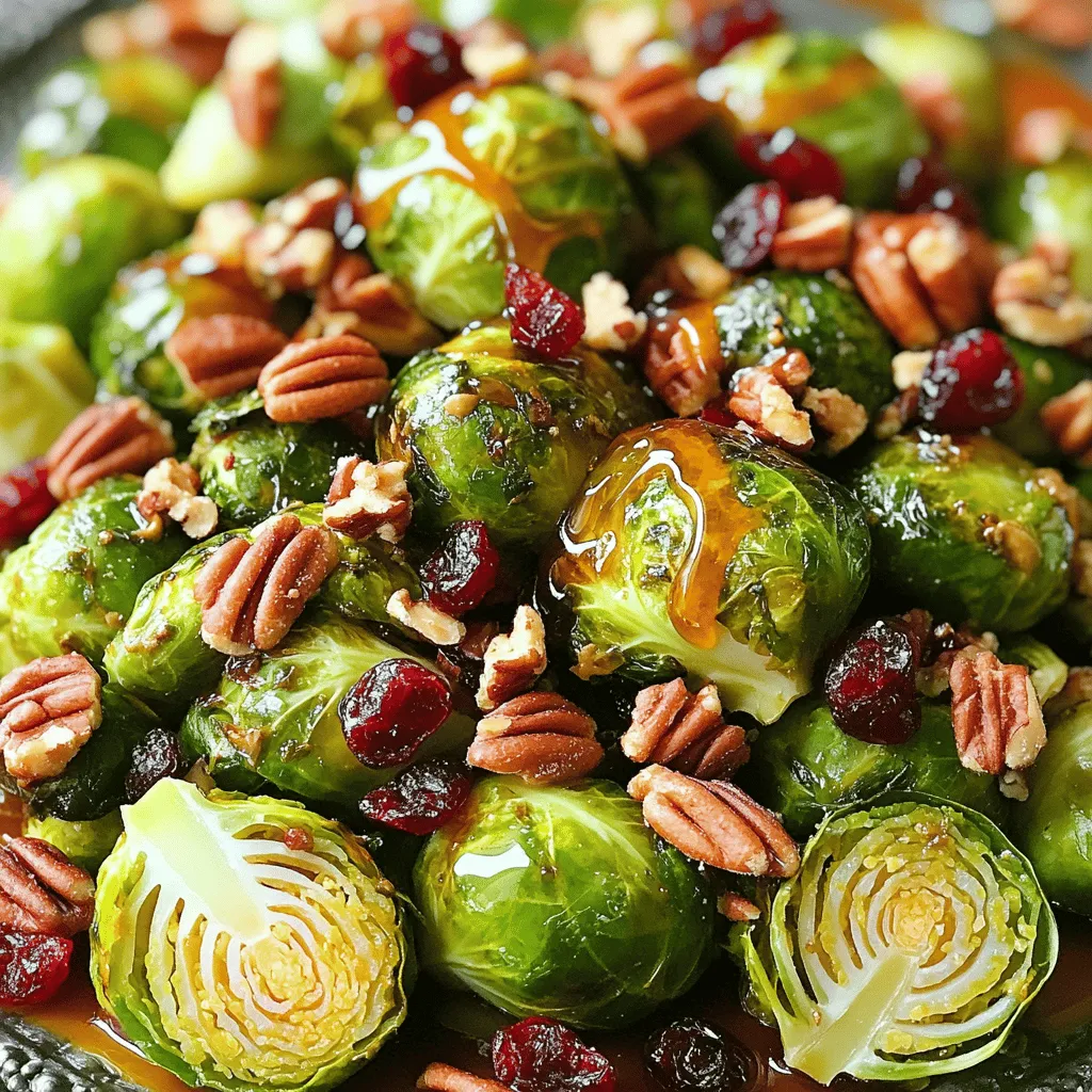Um ein köstliches Gericht zuzubereiten, brauchst du diese einfachen Zutaten: - 450 g Rosenkohl, geputzt und halbiert - 3 Esslöffel Olivenöl - 2 Esslöffel reiner Ahornsirup - 2 Esslöffel Dijon-Senf - 1 Teelöffel Knoblauchpulver - 1 Teelöffel Zwiebelpulver - Salz und Pfeffer nach Geschmack - 75 g Pekannüsse, grob gehackt - 40 g getrocknete Cranberries (optional) Du kannst die Zutaten nach deinem Geschmack anpassen. Wenn du keinen Dijon-Senf magst, probiere süßen Senf oder eine Senf-Sahne-Mischung. Statt Pekannüssen kannst du auch Walnüsse verwenden. Für eine andere Süße, ersetze den Ahornsirup durch Honig oder Agavensirup. Trockene Cranberries sind optional, aber sie bringen eine schöne Süße. Achte beim Kauf von Rosenkohl auf feste, grüne Köpfe ohne braune Flecken. Frische Rosenkohl sind knackig und duften angenehm. Olivenöl sollte hochwertig sein, um den besten Geschmack zu erzielen. Wenn du frische Kräuter verwendest, wie Thymian oder Rosmarin, kannst du noch mehr Geschmack hinzufügen. Bei den Nüssen achte darauf, dass sie frisch sind, um ihren vollen Geschmack zu genießen. Heize zuerst deinen Ofen auf 200 °C vor. Nimm ein großes Backblech und lege es mit Backpapier aus. Das Backpapier hilft, während des Röstens, das Anhaften zu verhindern. So bleibt der Rosenkohl schön und knackig. Jetzt kommt der spaßige Teil – die Marinade! In einer kleinen Schüssel mische 3 Esslöffel Olivenöl, 2 Esslöffel reinen Ahornsirup und 2 Esslöffel Dijon-Senf. Füge 1 Teelöffel Knoblauchpulver und 1 Teelöffel Zwiebelpulver hinzu. Würze die Mischung mit Salz und Pfeffer. Rühre alles gut um, bis es eine glatte Paste ergibt. Nimm deine halbierten Rosenkohl und lege sie in eine große Schüssel. Gieße die Marinade darüber und vermische alles gut. Du willst, dass jeder Rosenkohl gleichmäßig bedeckt ist. Lege die marinierten Rosenkohlhälften auf das Backblech. Streue die grob gehackten Pekannüsse gleichmäßig darüber. Röste die Mischung im Ofen für 20 bis 25 Minuten. Vergiss nicht, nach 10 Minuten einmal umzurühren, damit alles gleichmäßig gar wird. Wenn du Cranberries magst, füge sie in den letzten 5 Minuten hinzu. Sie geben dem Gericht eine süße Note. Nach dem Röstprozess lass den Rosenkohl kurz abkühlen. Dann kannst du ihn servieren. Es wird lecker sein! Um die besten Röstergebnisse zu erzielen, beachte einige wichtige Punkte. Stelle sicher, dass du den Ofen gut vorheizt. Eine hohe Temperatur sorgt für eine schöne Karamellisierung. Lege die Rosenkohlhälften in einer einzigen Schicht auf das Blech. So garen sie gleichmäßig und werden knusprig. Rühre die Mischung nach der Hälfte der Zeit um. Dadurch werden alle Seiten gut geröstet. Wenn du keinen Ahornsirup hast, probiere Honig oder Agavendicksaft. Diese Süßstoffe geben einen ähnlichen Geschmack. Für Dijon-Senf kannst du anderen Senf verwenden, zum Beispiel Honigsenf oder groben Senf. Achte darauf, dass der Senf nicht zu scharf ist, damit das Gericht gut harmoniert. Die Präsentation ist wichtig! Serviere den Rosenkohl auf einer großen Platte. Garniere ihn mit zusätzlichen Pekannüssen und Cranberries. Das bringt Farbe und Textur ins Spiel. Ein weiterer Tipp: Träufle etwas zusätzlichen Ahornsirup darüber. So gibst du dem Gericht einen glänzenden Abschluss und steigerst den Genuss. Du kannst die Rosenkohl auch als Beilage oder Hauptgericht genießen. {{image_4}} Du kannst das Rezept leicht anpassen. Füge Karotten, Süßkartoffeln oder Paprika hinzu. Diese Gemüsesorten geben mehr Farbe und Geschmack. Sie sind eine großartige Ergänzung. Diese Variationen bringen neue Texturen und Aromen in das Gericht. Achte darauf, die Garzeit zu überprüfen. Unterschiedliche Gemüse brauchen unterschiedlich lange im Ofen. Das Rezept ist von Natur aus fast vegan. Die Zutaten sind großartig für eine pflanzliche Diät. Stelle sicher, dass dein Dijon-Senf vegan ist. Du kannst auch glutenfreie Senfmarken finden. Diese Optionen machen das Gericht für alle zugänglich. Viele Menschen suchen nach glutenfreien Alternativen. Das macht deine Mahlzeit noch vielseitiger und einladender. Ersetze Pekannüsse durch Walnüsse oder Mandeln. Diese Nüsse geben einen anderen Geschmack. Für Trockenfrüchte kannst du Rosinen oder getrocknete Aprikosen verwenden. Diese Kombinationen bringen mehr Süße oder Säure in das Gericht. Experimentiere mit verschiedenen Nüssen und Früchten. Das macht jedes Mal Spaß und hält das Rezept frisch. Du findest immer neue Lieblingskombinationen. Probiere die verschiedenen Möglichkeiten aus, um dein perfektes Gericht zu kreieren. Reste von deinem Sheet Pan Maple Dijon Rosenkohl kannst du einfach im Kühlschrank aufbewahren. Lege die Reste in einen luftdichten Behälter. So bleiben die Aromen frisch. Du kannst sie bis zu drei Tage im Kühlschrank lagern. Vor dem Servieren kannst du sie leicht aufwärmen. Einfach in der Mikrowelle oder in einer Pfanne erhitzen. Wenn du mehr Rosenkohl gemacht hast, kannst du ihn auch einfrieren. Lass die Reste zuerst vollständig abkühlen. Packe die Portionen dann in Gefrierbeutel. Drücke die Luft heraus, bevor du sie verschließt. So bleibt der Geschmack erhalten. Gefrorener Rosenkohl hält sich bis zu drei Monate. Zum Aufwärmen kannst du ihn direkt im Ofen rösten oder in der Mikrowelle erhitzen. Die Reste von deinem Rosenkohl sind sehr vielseitig. Du kannst sie in einem Salat verwenden oder sie in einer Quiche einarbeiten. Sie sind auch lecker in einem Wrap oder einem Sandwich. Du kannst sie sogar pürieren und als Beilage servieren. So machst du das Beste aus deinen Resten und verwandelst sie in neue Gerichte. Die Zubereitung von Rosenkohl dauert insgesamt etwa 30 Minuten. Davon entfallen 10 Minuten auf die Vorbereitung und 20 bis 25 Minuten auf das Rösten im Ofen. So hast du schnell ein leckeres Gericht auf dem Tisch. Du kannst sowohl frischen als auch gefrorenen Rosenkohl verwenden. Frischer Rosenkohl hat oft mehr Geschmack und eine bessere Textur. Gefrorener Rosenkohl kann eine praktische Wahl sein, wenn du wenig Zeit hast. Beide Varianten funktionieren gut mit dem Rezept. Ja, dieser Rosenkohlsalat eignet sich gut für Meal Prep. Du kannst ihn im Voraus zubereiten und im Kühlschrank lagern. Er bleibt etwa 3 bis 4 Tage frisch. Damit kannst du ihn einfach aufwärmen oder kalt genießen. Für die besten Ergebnisse empfehle ich, die Pekannüsse und Cranberries erst kurz vor dem Servieren hinzuzufügen. So bleibt alles knusprig und lecker. Rosenkohl ist einfach zuzubereiten und vielseitig einsetzbar. Wir haben die besten Zutaten, Tipps und Variationen besprochen. Frische Zutaten heben den Geschmack. Nutze unsere Schritt-für-Schritt-Anleitung für den perfekten Rösterfolg. Denk daran, dass du mit anderen Gemüsesorten und Optionen experimentieren kannst. Reste lassen sich gut lagern oder einfrieren. Jetzt bist du bereit, deine Küchenfähigkeiten zu nutzen! Probier die Rezepte aus und mach sie zu deinem eigenen.