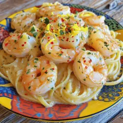 Für dieses leckere Gericht brauchen wir einige wichtige Zutaten. Hier sind sie: - 450 g große Garnelen, geschält und entdarmt - 225 g Linguine oder Spaghetti - 4 Knoblauchzehen, fein gehackt - 1/4 Teelöffel rote Pfefferflocken - 60 g ungesalzene Butter - 60 ml Olivenöl - Schale von 1 Zitrone - 2 Esslöffel Zitronensaft - 1/4 Tasse frische Petersilie, gehackt - Salz und Pfeffer nach Geschmack Diese Zutaten sind einfach zu finden und machen das Gericht besonders lecker. Die Garnelen bringen einen feinen Geschmack, während die Butter und der Knoblauch die Aromen verstärken. Beim Kauf von Garnelen schauen Sie auf einige Dinge. Achten Sie auf die Frische. Frische Garnelen haben einen milden Geruch, nicht fischig. Kaufen Sie sie am besten von einem vertrauenswürdigen Händler. Überlegen Sie auch, ob Sie gefrorene oder frische Garnelen verwenden. Tiefgefrorene Garnelen sind oft ebenso gut. Lassen Sie sie einfach über Nacht im Kühlschrank auftauen. Garnelen sollten groß und prall sein. Größere Garnelen haben mehr Biss und einen besseren Geschmack. Prüfen Sie auch die Farbe. Sie sollte gleichmäßig und glänzend sein. Manchmal möchte man das Gericht anpassen. Hier sind einige optionale Zutaten, die Sie hinzufügen können: - Eine Prise Zitronenschale für mehr Frische - Gehackte Tomaten für eine fruchtige Note - Spinat oder Brokkoli für mehr Farbe und Nährstoffe - Parmesan für einen cremigen Geschmack Diese Zutaten können das Gericht noch interessanter machen. Experimentieren Sie und finden Sie heraus, was Ihnen am besten schmeckt! Um das volle Rezept zu sehen, schauen Sie sich die [Full Recipe] an. Beginnen Sie mit einem großen Topf. Füllen Sie ihn mit gesalzenem Wasser und bringen Sie ihn zum Kochen. Fügen Sie 225 g Linguine oder Spaghetti hinzu. Kochen Sie die Nudeln nach Packungsanweisung, bis sie al dente sind. Achten Sie darauf, sie nicht zu lange zu kochen. Reservieren Sie 120 ml des Nudelwassers, bevor Sie die Nudeln abgießen. Stellen Sie die Nudeln beiseite, während Sie die Sauce zubereiten. Für die Sauce benötigen Sie eine große Pfanne. Stellen Sie diese auf mittlere Hitze. Geben Sie 60 g ungesalzene Butter und 60 ml Olivenöl in die Pfanne. Lassen Sie die Butter schmelzen. Fügen Sie 4 fein gehackte Knoblauchzehen und 1/4 Teelöffel rote Pfefferflocken hinzu. Sautieren Sie alles für etwa 30 Sekunden. Der Knoblauch sollte duften, aber nicht brennen. Jetzt erhöhen Sie die Hitze auf mittel-hoch. Geben Sie 450 g große Garnelen in die Pfanne. Würzen Sie mit Salz, Pfeffer und der Schale von 1 Zitrone. Kochen Sie die Garnelen für 2-3 Minuten, bis sie rosa und undurchsichtig sind. Rühren Sie gelegentlich um. Sobald die Garnelen fertig sind, fügen Sie die gekochten Nudeln in die Pfanne hinzu. Gießen Sie das reservierte Nudelwasser und 2 Esslöffel Zitronensaft dazu. Vermengen Sie alles gut, sodass die Sauce gleichmäßig die Nudeln umhüllt. Nehmen Sie die Pfanne vom Herd und fügen Sie 1/4 Tasse gehackte Petersilie hinzu. Mischen Sie alles gut und passen Sie die Würze nach Belieben an. Servieren Sie die Mischung auf Tellern und garnieren Sie sie mit zusätzlicher Petersilie und einem Hauch von Zitronenschale, falls gewünscht. Damit haben Sie das köstliche Gericht aus Gordon Ramsays Garnelen Scampi in nur 30 Minuten zubereitet. Für mehr Details schauen Sie sich das [Full Recipe] an. Um Gordon Ramsays Garnelen Scampi perfekt zu machen, sind frische Zutaten wichtig. Die Garnelen sollten groß und rosa sein. Achte auf die Qualität des Olivenöls. Hochwertiges Öl macht einen großen Unterschied im Geschmack. Verwende frischen Knoblauch, um das Aroma zu intensivieren. Die Zitronenschale bringt Frische. Reibe sie direkt vor dem Kochen, um die Öle freizusetzen. Wenn du die Nudeln kochst, achte darauf, sie al dente zu lassen. So bleiben sie bissfest und nehmen die Sauce besser auf. Ein häufiger Fehler ist, die Garnelen zu lange zu kochen. Sie werden gummiartig. Achte darauf, sie nur 2-3 Minuten zu garen. Verwende auch genug Salz im Wasser für die Nudeln. Das gibt ihnen mehr Geschmack. Ein weiterer Fehler ist, den Knoblauch zu verbrennen. Reduziere die Hitze, wenn du ihn anbrätst. Brennender Knoblauch kann bitter schmecken. Und vergiss nicht, das Nudelwasser zu reservieren. Es hilft, die Sauce cremiger zu machen. Das Anrichten ist wichtig. Verwende große, flache Teller für die Präsentation. Verteile die Garnelen und Nudeln gleichmäßig. Garniere mit frischer Petersilie und ein wenig Zitronenschale. Ein Spritzer Zitronensaft kurz vor dem Servieren kann die Aromen hervorheben. Du kannst auch die Petersilie fein hacken und darüber streuen. Das gibt Farbe und Frische. Für eine kreative Note kannst du auch etwas rote Pfefferflocken oben drauf geben. So wird jedes Gericht nicht nur lecker, sondern auch schön anzusehen. {{image_4}} Mediterrane Garnelen Scampi bringt den Geschmack des Meeres auf Ihren Tisch. Sie können die klassischen Zutaten anpassen. Fügen Sie schwarze Oliven und getrocknete Tomaten hinzu. Diese Zutaten geben einen tollen Geschmack und Farbe. Frische Kräuter wie Oregano oder Basilikum eignen sich gut. Sie verleihen dem Gericht mehr Aroma. Mit diesen Variationen wird Ihr Scampi zu einem echten Fest. Garnelen Scampi mit Gemüse ist eine gesunde Wahl. Fügen Sie Zucchini, Paprika oder Spinat hinzu. Diese Gemüsesorten sind schnell gar und passen gut zu den Garnelen. Sie bringen auch mehr Nährstoffe auf den Teller. Schneiden Sie das Gemüse in kleine Stücke. Braten Sie es zusammen mit dem Knoblauch an, bevor Sie die Garnelen hinzufügen. So wird das Gericht noch bunter und schmackhafter. Wenn Sie glutenfrei essen, gibt es viele Optionen. Verwenden Sie Zucchini-Nudeln oder Quinoa-Pasta. Diese Alternativen haben einen tollen Geschmack und eine angenehme Textur. Kochen Sie sie nach Packungsanweisung. Sie können auch Linsen- oder Kichererbsennudeln verwenden. Diese Optionen sind proteinreich und nahrhaft. Probieren Sie verschiedene Sorten aus, um die beste für Ihren Geschmack zu finden. Diese Variationen bringen Abwechslung auf den Tisch. Ich empfehle, mit den Zutaten zu experimentieren. So finden Sie Ihre persönliche Lieblingsversion von Gordon Ramsay's Garnelen Scampi. Für das vollständige Rezept schauen Sie sich die Full Recipe an. Wenn Sie Garnelen Scampi übrig haben, lagern Sie es richtig. Lassen Sie das Gericht auf Raumtemperatur abkühlen. Füllen Sie dann einen luftdichten Behälter. So bleibt es frisch. Bewahren Sie den Behälter im Kühlschrank auf. Das schützt den Geschmack und die Textur. Garnelen Scampi bleibt im Kühlschrank bis zu drei Tage frisch. Achten Sie darauf, dass der Behälter gut verschlossen ist. Überprüfen Sie vor dem Essen immer den Geruch und das Aussehen. Wenn es seltsam riecht oder sich verändert hat, werfen Sie es weg. Für längere Lagerung können Sie Garnelen Scampi einfrieren. Lassen Sie das Gericht zuerst vollständig abkühlen. Teilen Sie es in Portionen auf. Verwenden Sie luftdichte Behälter oder Gefrierbeutel. Beschriften Sie die Behälter mit dem Datum. Garnelen Scampi bleibt bis zu drei Monate im Gefrierfach gut. Zum Auftauen legen Sie es einfach in den Kühlschrank. Ja, gefrorene Garnelen sind eine gute Wahl. Sie sind praktisch und oft günstiger. Achte darauf, die Garnelen vorher aufzutauen. Lasse sie über Nacht im Kühlschrank oder tau sie schnell in kaltem Wasser auf. So bleiben sie frisch und lecker. Ja, die Sauce ist anpassbar. Du kannst mehr Knoblauch hinzufügen, wenn du es magst. Auch Zitronensaft kann nach Geschmack erhöht werden. Wenn du eine cremige Sauce möchtest, füge etwas Sahne hinzu. Experimentiere mit frischen Kräutern wie Basilikum oder Oregano für einen neuen Geschmack. Um Garnelen Scampi schärfer zu machen, füge mehr rote Pfefferflocken hinzu. Du kannst auch frische Chilis oder eine scharfe Sauce verwenden. Achte darauf, langsam zu steigern, um die richtige Schärfe zu finden. Beginne mit einer kleinen Menge und probiere die Sauce. So bekommst du den perfekten Kick. Für das vollständige Rezept, schau dir die [Full Recipe] an. Gordon Ramsay's Garnelen Scampi ist leicht zuzubereiten und voller Geschmack. Wir haben die Hauptzutaten, Tipps zur Auswahl von Garnelen und optionale Zutaten besprochen. Außerdem gab es eine Schritt-für-Schritt-Anleitung und hilfreiche Tipps, um Fehler zu vermeiden. Variationen wie mediterrane Garnelen Scampi bieten neue Ideen. Beachte die Aufbewahrungstipps für Reste. Experimentiere gerne mit den Rezepten und finde deinen Favoriten. So macht Kochen Spaß und bringt Genuss auf deinen Tisch.