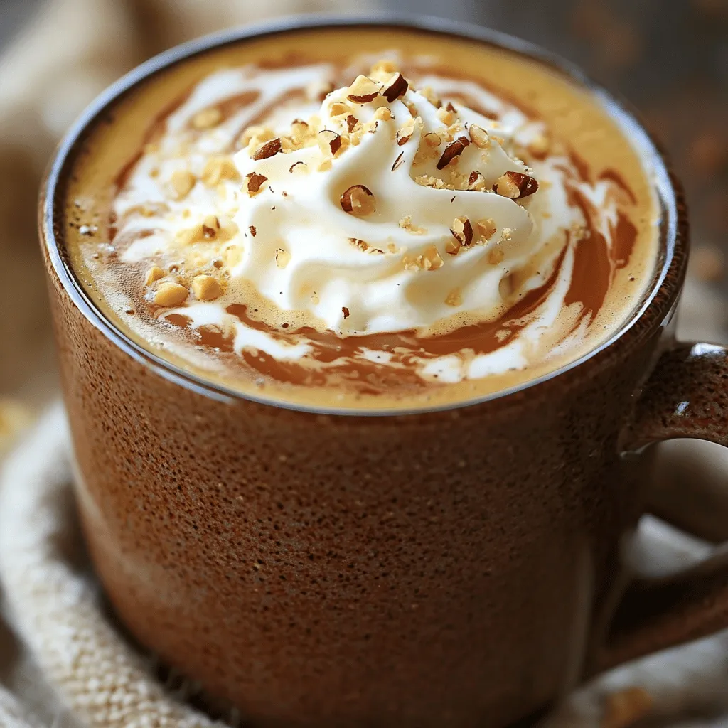 Um einen köstlichen Schokoladen-Hazelnuss-Latte zu machen, brauchst du einige Hauptzutaten. Diese sind: - 1 Tasse frisch gebrühter Espresso oder starker Kaffee - 1 Tasse Milch (wahlweise Kuhmilch oder pflanzliche Alternative) - 2 Esslöffel Schokoladen-Hazelnuss-Aufstrich (wie Nutella) - 1 Esslöffel Kakaopulver - 1 Esslöffel Zucker (nach Geschmack anpassen) - 1/4 Teelöffel Vanilleextrakt - Schlagsahne (zum Garnieren) - Gehackte Haselnüsse (zum Bestreuen) Diese Zutaten machen deinen Latte reichhaltig und cremig. Der Espresso gibt den starken Kaffeegeschmack. Der Schokoladen-Hazelnuss-Aufstrich bringt eine süße und nussige Note. Wenn du keine Kuhmilch magst, gibt es viele Milchalternativen. Einige gute Optionen sind: - Mandelmilch - Hafermilch - Sojamilch - Kokosmilch Jede dieser Alternativen hat ihren eigenen Geschmack. Mandelmilch bringt einen nussigen Touch. Hafermilch ist besonders cremig. Du kannst die Milch wählen, die dir am besten schmeckt. Du kannst deinen Schokoladen-Hazelnuss-Latte süßen, wie du magst. Hier sind einige Ideen: - Honig - Agavendicksaft - Kokosblütenzucker Zusätzlich kannst du weitere Aromen hinzufügen. Zum Beispiel: - Zimt für eine warme Note - Muskatnuss für einen besonderen Kick Mit diesen Optionen kannst du deinen Latte ganz nach deinem Geschmack anpassen. Das macht das Trinken noch schöner! Wenn du mehr über die Zubereitung erfahren möchtest, schau dir das Full Recipe an. Zuerst mahlen Sie die Kaffeebohnen. Nutzen Sie frische Bohnen für besten Geschmack. Bringen Sie Wasser zum Kochen und lassen Sie es auf etwa 90 Grad abkühlen. Diese Temperatur ist ideal für einen vollen Geschmack. Bereiten Sie eine Tasse Espresso oder starken Kaffee mit Ihrer bevorzugten Methode zu. Ein guter Espresso ist die Basis für unseren Latte. Stellen Sie ihn dann beiseite, während Sie die Milch vorbereiten. Erhitzen Sie die Milch in einem kleinen Topf. Stellen Sie die Hitze auf mittlere Stufe und rühren Sie die Milch sanft. Warten Sie, bis die Milch dampft, aber nicht kocht. Fügen Sie nun den Schokoladen-Hazelnuss-Aufstrich hinzu. Rühren Sie gut um, bis er sich komplett auflöst. Geben Sie anschließend das Kakaopulver, Zucker und Vanilleextrakt dazu. Mischen Sie alles ordentlich, bis die Mischung schön glatt ist. Diese Kombination bringt die köstliche Schokoladennote. Jetzt kommt der spaßige Teil: das Aufschäumen! Nutzen Sie einen Milchaufschäumer oder einen Schneebesen. Schäumen Sie die Mischung auf, bis sie leicht und cremig ist. Nehmen Sie Ihre Lieblingstasse und gießen Sie zuerst den Espresso hinein. Fügen Sie dann die aufgeschäumte Milch langsam hinzu. Achten Sie darauf, dass sich die beiden gut vermischen. Garnieren Sie Ihren Latte mit einer großen Portion Schlagsahne. Streuen Sie gehackte Haselnüsse darüber für einen tollen Crunch. Genießen Sie Ihre köstliche Schokoladen-Hazelnuss-Latte nach dem [Full Recipe]. Um den perfekten Schaum zu erzeugen, brauchen wir die richtige Technik. Beginne mit heißer Milch, aber achte darauf, dass sie nicht kocht. Ein Milchaufschäumer ist ideal. Wenn du keinen hast, nutze einen Schneebesen. Schlage die Milch kräftig, bis sie schaumig und cremig wird. Der Schaum sollte leicht und luftig sein. Gieße ihn sanft auf deinen Latte, um eine schöne Schicht zu bilden. Die Süße und Schokoladenintensität sind wichtig für den Geschmack. Du kannst den Zucker nach deinem Wunsch anpassen. Mehr Zucker macht den Latte süßer. Wenn du eine starke Schokoladennote magst, füge mehr Schokoladen-Hazelnuss-Aufstrich hinzu. Kakaopulver kann auch helfen, den Schokoladengeschmack zu verstärken. Experimentiere ruhig mit den Mengen, bis du die perfekte Mischung findest. Die Garnierung macht deinen Latte besonders. Eine große Portion Schlagsahne ist ein Muss. Streue gehackte Haselnüsse darüber für einen knackigen Biss. Du kannst auch Schokoladensirup verwenden, um ein schönes Muster zu ziehen. Eine Prise Kakaopulver oben drauf sieht toll aus und schmeckt gut. Sei kreativ mit den Garnierungen, um deinen Latte zu personalisieren und zu verschönern. {{image_4}} Ein Iced Chocolate Hazelnut Latte ist perfekt für warme Tage. Sie beginnen mit starkem Kaffee. Lassen Sie den Kaffee abkühlen, bevor Sie ihn in ein Glas gießen. Fügen Sie Eiswürfel hinzu. Dann mischen Sie die Milch und den Schokoladen-Hazelnuss-Aufstrich. Rühren Sie alles gut um. Gießen Sie die Mischung über den Kaffee. Das Ergebnis ist erfrischend und lecker. Für einen veganen Schokoladen-Hazelnuss-Latte verwenden Sie pflanzliche Milch. Optionen sind Mandeln, Hafer oder Soja. Diese Milchsorten passen gut zum Aufstrich. Sie können auch einen veganen Schokoladen-Hazelnuss-Aufstrich wählen. Achten Sie darauf, dass der Zucker ebenfalls vegan ist. So genießen Sie den Latte ganz ohne tierische Produkte. Möchten Sie Ihren Latte aufpeppen? Fügen Sie einen Hauch von Zimt oder Muskatnuss hinzu. Diese Gewürze verstärken den Geschmack. Auch ein Spritzer Karamellsirup kann toll sein. Experimentieren Sie mit verschiedenen Aromen, um Ihren perfekten Latte zu finden. So wird jedes Glas zu einem neuen Geschmackserlebnis. Schauen Sie sich auch das Full Recipe an, um die besten Tipps zu erhalten. Wenn Sie etwas von Ihrem Schokoladen-Hazelnuss-Latte übrig haben, bewahren Sie ihn im Kühlschrank auf. Verwenden Sie einen luftdichten Behälter. So bleibt er frisch für bis zu zwei Tage. Vor dem Trinken, erwärmen Sie ihn sanft, um den besten Geschmack zu genießen. Schütteln Sie den Behälter gut, um die Schichtung zu vermengen. Schokoladen-Hazelnuss-Aufstrich ist einfach zu lagern. Halten Sie ihn an einem kühlen, trockenen Ort. Er bleibt bis zu einem Jahr haltbar, wenn er ungeöffnet ist. Öffnen Sie das Glas, nutzen Sie es innerhalb von drei Monaten. Achten Sie auf Veränderungen in Geruch oder Konsistenz. Das sind Zeichen, dass es nicht mehr gut ist. Wenn Ihr Latte etwas an Geschmack verloren hat, versuchen Sie, ihn mit frischer Vanille oder einer Prise Zimt aufzufrischen. Ein kleiner Spritzer frischer Milch kann auch helfen, die Cremigkeit zu erhöhen. Wenn nötig, fügen Sie mehr Schokoladen-Hazelnuss-Aufstrich hinzu, um den vollen Geschmack wiederherzustellen. So bleibt Ihr Getränk immer köstlich. Um einen Schokoladen-Hazelnuss-Latte zu Hause zu machen, benötigst du frischen Espresso und Milch. Du bereitest zuerst den Espresso zu. Dann erhitzt du die Milch, bis sie dampft. Füge den Schokoladen-Hazelnuss-Aufstrich, Kakaopulver, Zucker und Vanilleextrakt in die heiße Milch hinzu. Rühre alles gut um, bis die Mischung glatt ist. Schäume die Mischung auf und gieße sie über den Espresso. Toppe den Latte mit Schlagsahne und gehackten Haselnüssen. Das ist die einfache Art, diesen köstlichen Latte zu genießen. Du kannst das gesamte Rezept in der [Full Recipe] finden. Wenn du keinen Espresso hast, kannst du starken Kaffee verwenden. Mache ihn einfach doppelt so stark, um den gleichen Geschmack zu erreichen. Du kannst auch entkoffeinierten Kaffee nehmen, wenn du es ruhiger angehen möchtest. Eine weitere Option ist, einen kräftigen Tee wie Matcha oder Chai zu verwenden. Diese Alternativen geben deinem Getränk einen eigenen Geschmack. Achte auf den Zuckergehalt in deinem Schokoladen-Hazelnuss-Aufstrich. Zu viel Zucker kann ungesund sein. Du kannst die Menge an Zucker anpassen oder natürliche Süßstoffe verwenden. Wenn du laktoseintolerant bist, wähle pflanzliche Milch. Achte auch auf den Koffeingehalt, besonders wenn du empfindlich darauf reagierst. Genießen mit Maß ist der Schlüssel zu einem gesunden Genuss. Ein Schokoladen-Hazelnuss-Latte ist einfach zuzubereiten. Wir haben die Zutaten, die Anleitung und Tipps durchgesehen. Den perfekten Latte kannst du mit verschiedenen Zutaten und Techniken anpassen. Denk daran, auch deine Variationen auszuprobieren. Lagere deinen Rest richtig, damit er frisch bleibt. Nutze die FAQs, um mehr zu lernen. Probiere diesen leckeren Latte aus und genieße jeden Schluck!