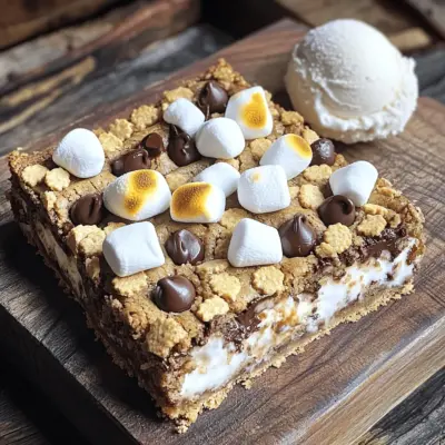 S’mores Cookie Bars Lecker im Backofen zubereiten