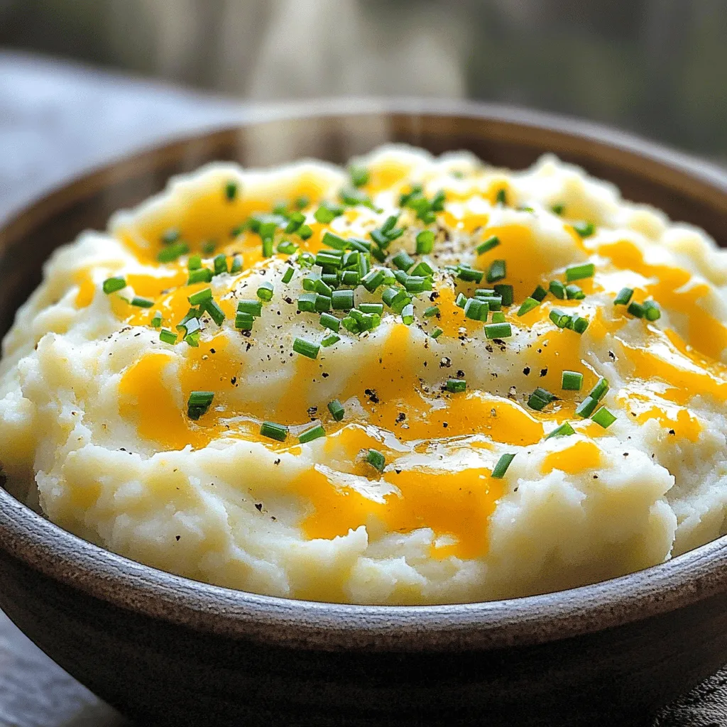 Für dieses leckere Rezept benötigst du folgende Hauptzutaten: - 1 großer Kopf Blumenkohl, in Röschen zerteilt - 3 Knoblauchzehen, fein gehackt - 120 g Frischkäse, auf Zimmertemperatur gebracht - 120 g geriebener scharfer Cheddar - 30 g geriebener Parmesan - 60 ml Milch (je nach gewünschter Cremigkeit anpassen) - 30 g ungesalzene Butter - Salz und Pfeffer nach Geschmack - Frischgehackte Schnittlauch oder Petersilie zur Garnitur (optional) Diese Zutaten sorgen für einen tollen Geschmack. Blumenkohl ist die Hauptzutat und hat wenig Kalorien. Er ist auch reich an Vitaminen und Mineralien. Die Gewürze sind wichtig, um dem Gericht den richtigen Kick zu geben. Du kannst Salz und Pfeffer nach deinem Geschmack hinzufügen. Wenn du magst, füge etwas Muskatnuss hinzu. Das gibt eine schöne Tiefe an Geschmack. Frischgehackte Kräuter wie Schnittlauch oder Petersilie sind tolle Extras. Sie bringen Farbe und Frische auf deinen Teller. Wenn du Blumenkohl kaufst, achte darauf, dass die Röschen fest und ohne dunkle Flecken sind. Je frischer der Blumenkohl, desto besser wird dein Gericht schmecken. Wähle hochwertigen Käse für den besten Geschmack. Achte darauf, dass der Frischkäse weich ist, damit er gut schmilzt. Für die Milch kannst du Vollmilch verwenden, um eine cremigere Konsistenz zu erhalten. Diese Auswahl macht dein Gericht besonders lecker und nährstoffreich. Um die vollständige Rezeptanleitung zu sehen, schau dir den Abschnitt "Full Recipe" an. Zuerst bringst du einen großen Topf mit gesalzenem Wasser zum Kochen. Sobald das Wasser kocht, füge die Blumenkohlröschen und den gehackten Knoblauch hinzu. Koche beides für etwa 10 bis 12 Minuten. Der Blumenkohl sollte weich werden, aber nicht zerfallen. Wenn du ihn mit einer Gabel anstechen kannst, ist er bereit. Nach dem Kochen, lasse den Blumenkohl und den Knoblauch gut abtropfen. Gib sie zurück in den Topf. Jetzt kommen die nächsten Zutaten dazu: der weiche Frischkäse, der geriebene Cheddar, der Parmesan, die Milch und die Butter. Nutze einen Stabmixer oder einen Kartoffelstampfer, um alles glatt und cremig zu machen. Wenn du es lieber stückig magst, zerdrücke alles nur leicht. Jetzt ist es Zeit, deinem Käse-Knoblauch Stampfkohlrabi Geschmack zu verleihen. Füge Salz und Pfeffer nach deinem Geschmack hinzu. Wenn du eine cremigere Konsistenz wünschst, kannst du mehr Milch hinzufügen. Gib den fertigen Stampfkohlrabi in eine Servierschüssel. Du kannst ihn nach Wunsch mit mehr Käse oder frischen Kräutern wie Schnittlauch oder Petersilie garnieren. Für das vollständige Rezept, schau dir die Anleitung oben an. Um die perfekte cremige Konsistenz zu erreichen, ist der Blumenkohl der Schlüssel. Koche ihn nicht zu lange. Er sollte zart, aber nicht matschig sein. Nach dem Kochen gut abtropfen lassen. Feuchtigkeit macht es schwer, die richtige Textur zu bekommen. Füge dann den Frischkäse, die Milch und die Butter hinzu. Diese Zutaten helfen, die Mischung schön cremig zu machen. Wenn du einen Stabmixer verwendest, püriere alles gut. So erhältst du eine glatte und luftige Mischung. Ein häufiger Fehler ist, zu viel Wasser im Blumenkohl zu lassen. Das kann die Konsistenz ruinieren. Achte darauf, den Blumenkohl und Knoblauch gut abzutropfen. Ein weiterer Fehler ist, nicht genug Gewürze hinzuzufügen. Salz und Pfeffer sind wichtig, um den Geschmack zu heben. Probiere es auch mit frischen Kräutern, um mehr Aroma zu bekommen. Wenn du den Käse zu früh hinzufügst, schmilzt er nicht richtig. Warte bis zum Mixen, damit er schön schmelzen kann. Ein Stabmixer ist ideal für diese Rezeptur. Er sorgt für eine gleichmäßige Textur und ist leicht zu reinigen. Du kannst auch einen Kartoffelstampfer verwenden, wenn du eine stückigere Konsistenz magst. Ein großer Topf ist wichtig, um den Blumenkohl gleichmäßig zu kochen. Eine Schüssel zum Servieren macht das Anrichten einfacher. Denke daran, alles gut vorzubereiten. So wird das Kochen schneller und macht mehr Spaß. Für das vollständige Rezept schau dir den Full Recipe an. {{image_4}} Wenn Sie eine vegane Version von Käse-Knoblauch Stampfkohlrabi machen möchten, gibt es einfache Wege. Ersetzen Sie den Frischkäse durch eine pflanzliche Variante. Mandel- oder Cashew-Creme funktionieren gut. Für den Käse können Sie Hefeflocken verwenden. Diese geben einen tollen Geschmack. Auch pflanzliche Milch ist eine gute Wahl. Kokos- oder Mandelmilch sorgen für Cremigkeit. Die Auswahl an Käse ist riesig. Experimentieren Sie mit verschiedenen Käsesorten. Gouda oder Mozzarella können eine interessante Note hinzufügen. Wenn Sie es schärfer mögen, probieren Sie Pepper Jack oder Blauschimmelkäse. Mischen Sie verschiedene Käsesorten für mehr Tiefe im Geschmack. So wird Ihr Stampfkohlrabi noch leckerer und vielseitiger. Gewürze können Ihr Gericht aufpeppen. Fügen Sie etwas geräucherten Paprika für einen rauchigen Geschmack hinzu. Auch Muskatnuss passt gut zu Blumenkohl. Knoblauchpulver verstärkt den Knoblauchgeschmack. Frische Kräuter wie Thymian oder Rosmarin bringen Frische. Experimentieren Sie mit verschiedenen Kombos, um Ihre perfekte Mischung zu finden. Um übrig gebliebenen Käse-Knoblauch Stampfkohlrabi zu lagern, nutzen Sie einen luftdichten Behälter. Lassen Sie den Stampfkohlrabi zuerst auf Zimmertemperatur abkühlen. Danach füllen Sie ihn in den Behälter. So bleibt er frisch und lecker. Lagern Sie ihn im Kühlschrank. So bleibt er bis zu drei Tage haltbar. Wenn Sie den Stampfkohlrabi aufwärmen möchten, nutzen Sie einen Topf oder die Mikrowelle. Im Topf erhitzen Sie ihn bei mittlerer Hitze. Rühren Sie regelmäßig um, damit er gleichmäßig warm wird. Fügen Sie etwas Milch hinzu, wenn er zu dick ist. In der Mikrowelle stellen Sie die Leistung auf mittel und erhitzen ihn in kurzen Intervallen. So bleibt der Geschmack frisch. Im Kühlschrank hält sich der Stampfkohlrabi bis zu drei Tage. Wenn Sie ihn länger aufbewahren möchten, frieren Sie ihn ein. Füllen Sie ihn in einen gefrierfesten Behälter. Er bleibt bis zu drei Monate im Gefrierfach haltbar. Beim Auftauen lassen Sie ihn über Nacht im Kühlschrank. Erwärmen Sie ihn danach wie beschrieben, um den besten Geschmack zu erzielen. Käse-Knoblauch Stampfkohlrabi hat etwa 150 Kalorien pro Portion. Diese Zahl kann je nach Zutaten leicht variieren. Wenn du mehr Käse oder Butter hinzufügst, steigen die Kalorien. Es ist wichtig, die Portionen zu beachten. So kannst du die Kalorien besser steuern. Für eine leichtere Variante kannst du weniger Butter verwenden. Auch die Wahl des Käses beeinflusst die Kalorienzahl. Du kannst mageren Käse wählen, um die Kalorien zu reduzieren. Ja, du kannst Blumenkohl durch Kartoffeln ersetzen. Kartoffeln geben eine ähnliche Textur. Du kannst auch Brokkoli verwenden, wenn du einen anderen Geschmack willst. Beide Optionen sind lecker. Sie haben jedoch eine andere Konsistenz und Geschmack. Wenn du eine glutenfreie Option suchst, sind diese Alternativen ideal. Du kannst auch Süßkartoffeln für einen süßeren Geschmack probieren. Diese Beilage passt gut zu vielen Hauptgerichten. Gegrilltes Hühnchen oder Steak ergänzen den Geschmack. Auch Fischgerichte harmonieren gut mit dem Käse-Knoblauch Stampfkohlrabi. Du kannst es auch mit einem frischen Salat servieren. Für eine vegetarische Option passt es gut zu gebratenem Gemüse. Probiere es mit deinen Lieblingsgerichten aus. Es ist vielseitig und lecker! Käse-Knoblauch Stampfkohlrabi ist einfach zuzubereiten und lecker. Wir haben die besten Zutaten ausgewählt, um den vollen Geschmack zu garantieren. Die Schritt-für-Schritt Anleitung macht die Zubereitung leicht. Mit unseren Tipps und Tricks erreichen Sie die perfekte Konsistenz. Variationen bieten neue Geschmackserlebnisse, und ich hoffe, Sie probieren einige aus. Lagertipps helfen, Reste frisch zu halten. Essen Sie diesen köstlichen Stampfkohlrabi als Beilage und genießen Sie ihn. Ihre Familie wird es lieben!