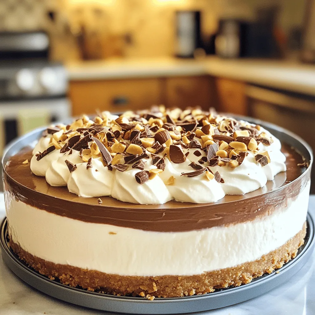 Für den No Bake Nutella Cheesecake brauchst du einige einfache Zutaten. Hier ist die Liste: - 200 g Digestive-Kekse, zerbröckelt - 100 g ungesalzene Butter, geschmolzen - 300 g Frischkäse, weich - 250 g Nutella - 100 g Puderzucker - 200 ml Schlagsahne - 1 Teelöffel Vanilleextrakt - Schokoladenspäne oder gehackte Haselnüsse zur Garnitur Achte darauf, die Zutaten genau zu messen. Die Keksbasis sollte fest und stabil sein. Wenn die Butter zu heiß ist, lass sie etwas abkühlen. So bleibt die Masse cremig. Nutella ist der Star dieses Rezepts, also benutze die beste Qualität. Der Frischkäse sollte Raumtemperatur haben, damit er sich gut vermischen lässt. Du kannst die Digestive-Kekse durch andere Kekse ersetzen, wie Oreos oder Butterkekse. Für eine glutenfreie Version nimm glutenfreie Kekse. Nutella kann durch andere Schokoladenaufstriche ersetzt werden, aber der Geschmack wird anders. Wenn du keine Schlagsahne hast, kannst du auch eine pflanzliche Alternative verwenden. Um den Keksboden zu machen, zerbrich zuerst die Digestive-Kekse. Du kannst sie in einen Beutel geben und mit einem Nudelholz zerdrücken. Alternativ kannst du auch einen Mixer nutzen. Mische die zerbröckelten Kekse mit der geschmolzenen Butter in einer Schüssel. Rühre gut um, bis die Mischung aussieht wie feuchter Sand. Drücke die Keks-Mischung fest in den Boden einer Springform. Achte darauf, dass sie gleichmäßig verteilt ist. Lass die Form dann für etwa 30 Minuten im Kühlschrank stehen. So wird die Kruste schön fest. Für die Nutella-Creme nimm eine große Schüssel. Rühre den weichen Frischkäse mit einem Handmixer glatt. Achte darauf, dass keine Klumpen bleiben. Füge dann die Nutella und den Puderzucker hinzu. Mische alles gut, bis die Masse cremig und gleichmäßig ist. In einer anderen Schüssel schlägst du die Schlagsahne mit dem Vanilleextrakt steif. Wenn die Sahne fest ist, hebe sie vorsichtig unter die Nutella-Mischung. Sei vorsichtig, damit die Luftigkeit erhalten bleibt. Gieße die Nutella-Creme gleichmäßig über den gekühlten Keksboden. Glätte die Oberfläche mit einem Spachtel oder einem Löffel. Decke die Springform ab und stelle sie für mindestens vier Stunden in den Kühlschrank. Ideal ist es, wenn du den Cheesecake über Nacht kaltstellst. Vor dem Servieren kannst du ihn mit Schokoladenspänen oder gehackten Haselnüssen garnieren. Diese geben einen tollen Crunch und zusätzlichen Geschmack. Für das vollständige Rezept, schau dir den [Full Recipe] an. Ein häufiger Fehler ist, die Keksbasis nicht fest genug zu drücken. Das kann dazu führen, dass der Boden bricht. Achte darauf, die Kekse gut zu pressen. Ein weiterer Fehler ist, die Sahne zu stark zu schlagen. Dadurch wird die Mischung zu fest. Schlage die Sahne nur, bis sich steife Spitzen bilden. Für die perfekte Konsistenz mische den Frischkäse gut, bevor du Nutella hinzufügst. So wird die Creme schön glatt. Achte darauf, die Sahne vorsichtig unterzuheben. Das hält die Luftigkeit der Mischung. Lass den Cheesecake genügend Zeit im Kühlschrank, um fest zu werden. Über Nacht ist ideal. Garnierungen machen dein Dessert besonders. Verwende Schokoladenspäne für einen eleganten Look. Gehackte Haselnüsse geben einen tollen Crunch. Du kannst auch ein wenig extra Nutella oben drauf geben. Für einen frischen Geschmack füge einige Beeren hinzu. Diese machen den Kuchen nicht nur schöner, sondern auch leckerer. Du findest die vollständige Anleitung in unserem [Full Recipe]. {{image_4}} Der No Bake Nutella Cheesecake ist schon lecker, aber du kannst ihn noch besser machen! Du kannst verschiedene Geschmäcker ausprobieren. Ersetze Nutella zum Beispiel durch Erdnussbutter. Das gibt deinem Cheesecake einen nussigen Twist. Du kannst auch weiße Schokolade verwenden. Mische geschmolzene weiße Schokolade mit Frischkäse für einen süßen, cremigen Geschmack. Für ein fruchtiges Erlebnis füge pürierte Erdbeeren oder Himbeeren hinzu. Diese Optionen machen dein Dessert bunt und spannend. Wenn du eine vegane oder glutenfreie Diät hast, gibt es einfache Wege, den Cheesecake anzupassen. Für eine vegane Version verwendest du pflanzlichen Frischkäse. Kokoscreme ist auch eine tolle Option. Ersetze die Butter durch Kokosöl und die Kekse durch glutenfreie Kekse. So kannst du das Dessert genießen, ohne deine Diät zu brechen. Achte darauf, die Schlagsahne durch eine vegane Alternative zu ersetzen, wie z.B. Kokosnuss-Schlagsahne. Möchtest du deinen Cheesecake noch aufregender machen? Kombiniere ihn mit anderen Desserts! Serviere ihn mit warmem Schokoladenkuchen. Die Kombination von warm und kalt ist fantastisch. Du kannst auch kleine Cheesecake-Häppchen mit Brownies machen. Schneide den Cheesecake in kleine Stücke und lege sie zwischen zwei Brownies. Diese Kombination ist ein Hit auf jeder Party! Für das volle Rezept besuche die [Full Recipe]. Um deinen No Bake Nutella Cheesecake frisch zu halten, lagere ihn im Kühlschrank. Verwende einen luftdichten Behälter oder decke ihn gut mit Frischhaltefolie ab. Das verhindert, dass der Cheesecake Gerüche aus dem Kühlschrank aufnimmt. Achte darauf, dass der Kuchen nicht mit anderen Lebensmitteln in Kontakt kommt. So bleibt der Geschmack rein und lecker. Im Kühlschrank hält sich dein Cheesecake etwa 4 bis 5 Tage. Er bleibt dabei frisch und cremig. Nach dieser Zeit kann die Qualität nachlassen. Wenn du also mehr Zeit brauchst, um ihn zu genießen, solltest du über das Einfrieren nachdenken. Ein frischer Cheesecake schmeckt immer am besten, also plane entsprechend. Wenn du den Cheesecake einfrieren möchtest, schneide ihn in Stücke. Wickele jedes Stück in Frischhaltefolie und lege sie in einen luftdichten Behälter. So kannst du die Portionen einfach entnehmen. Achte darauf, ihn nicht länger als 2 Monate einzufrieren. Zum Auftauen solltest du den Cheesecake über Nacht im Kühlschrank lassen. So bleibt die Textur schön cremig und der Geschmack unverändert. Der Cheesecake muss mindestens vier Stunden im Kühlschrank stehen. Am besten ist es, ihn über Nacht kühlen zu lassen. So wird er fest und lässt sich gut schneiden. Wenn du es eilig hast, plane zumindest die vier Stunden ein. Eine längere Kühlzeit verbessert die Textur. Ja, du kannst verschiedene Zutaten ausprobieren. Anstelle von Nutella kannst du Erdnussbutter oder Schokoladenaufstrich verwenden. Für eine leichtere Version kannst du auch Frischkäse mit weniger Fett verwenden. Wenn du eine vegane Option möchtest, ersetze den Frischkäse durch eine pflanzliche Alternative. Serviere den Cheesecake direkt aus der Springform. Entferne sie vorsichtig, um die Form zu bewahren. Schneide den Cheesecake in gleichmäßige Stücke und lege sie auf Dessertteller. Ein zusätzlicher Klecks Nutella oder etwas Schokoladenspäne sorgen für ein hübsches Finish. Dies macht das Dessert noch ansprechender! Zusammengefasst bietet dieser Blogpost alles, um einen leckeren No-Bake Cheesecake zu machen. Ich habe die Zutaten und die genauen Mengen aufgelistet. Die Schritt-für-Schritt-Anleitung macht das Rezept einfach und klar. Ich habe auch Tipps gegeben, um häufige Fehler zu vermeiden. Denke daran, verschiedene Variationen auszuprobieren, wie vegan oder glutenfrei. Die Lagerungshinweise helfen dir, den Cheesecake frisch zu halten. Verwende diese Tipps, um dein Dessert perfekt zu machen und Freude zu teilen.