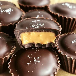 Um köstliche vegane Schokoladen-Erdnussbutter-Tassen zu machen, brauchst du einige Hauptzutaten: - 1 Tasse dunkle vegane Schokoladenstückchen - 1/2 Tasse natürliche Erdnussbutter (cremig oder crunchy) - 2 Esslöffel Ahornsirup - 1/4 Tasse Puderzucker - 1/2 Teelöffel Vanilleextrakt - Meersalz zum Bestreuen (optional) - Mini-Muffinförmchen Diese Zutaten sind einfach zu finden und machen die Tassen süß und reichhaltig. Die dunkle Schokolade gibt den Tassen ihren tiefen, schokoladigen Geschmack. Die Erdnussbutter bringt eine cremige Textur und einen nussigen Twist. Nicht alle Schokoladen sind gleich. Ich empfehle, auf Marken wie Enjoy Life oder Alter Eco zu achten. Diese Marken bieten hochwertige, vegane Schokoladenstückchen. Sie sind oft auch frei von Allergenen. Achte darauf, dass die Schokolade mindestens 55% Kakao hat. So schmeckt sie intensiver und besser. Die Wahl der Erdnussbutter beeinflusst den Geschmack. Ich mag natürliche Erdnussbutter am liebsten. Diese enthält keine Zusatzstoffe und schmeckt frisch. Du kannst zwischen cremiger oder crunchy Erdnussbutter wählen. Wenn du es knusprig magst, wähle die crunchy Variante. Sie gibt den Tassen einen tollen Biss. Bevor du beginnst, stelle sicher, dass du alle Zutaten bereit hast. Hier sind die Zutaten, die du für die veganen Schokoladen-Erdnussbutter-Tassen benötigst: - 1 Tasse dunkle vegane Schokoladenstückchen - 1/2 Tasse natürliche Erdnussbutter - 2 Esslöffel Ahornsirup - 1/4 Tasse Puderzucker - 1/2 Teelöffel Vanilleextrakt - Meersalz zum Bestreuen (optional) - Mini-Muffinförmchen Diese Zutaten sind wichtig für den vollen Geschmack. Halte eine Mikrowelle bereit, um die Schokolade zu schmelzen. 1. Schokolade schmelzen: Nimm eine mikrowellengeeignete Schüssel. Gib die dunklen veganen Schokoladenstückchen hinein. Schmelze die Schokolade in Intervallen von 30 Sekunden. Rühre nach jedem Intervall um, bis sie glatt ist. Achte darauf, die Schokolade nicht zu überhitzen. 2. Muffinförmchen vorbereiten: Lege eine Mini-Muffin-Backform mit Muffinförmchen aus. Diese Form hält die Tassen. 3. Schokoladenbasis erstellen: Nimm einen Löffel oder einen Pinsel. Bedecke die Unterseite jedes Muffinförmchens mit einem Teelöffel geschmolzener Schokolade. Achte darauf, dass die Schicht gleichmäßig ist. Stelle die Form für etwa 10 Minuten in das Gefrierfach, damit sie fest wird. 4. Erdnussbutter-Füllung zubereiten: In einer Schüssel mische die Erdnussbutter, den Ahornsirup, den Puderzucker und den Vanilleextrakt. Rühre, bis die Mischung glatt ist. Schmecke die Füllung ab und passe die Süße nach deinem Geschmack an. 5. Erdnussbutter-Füllung hinzufügen: Nimm die Muffinform aus dem Gefrierfach. Gib einen Teelöffel der Erdnussbuttermischung auf die fest gewordene Schokoladenschicht in jedem Förmchen. Glätte die Füllung vorsichtig. 6. Mit Schokolade decken: Gieße einen weiteren Teelöffel geschmolzener Schokolade über jede Erdnussbutterfüllung. Achte darauf, dass keine Füllung mehr sichtbar bleibt. 7. Tassen festigen: Stelle die Muffinform für weitere 15-20 Minuten ins Gefrierfach, bis die Tassen komplett fest sind. 8. Letzter Schliff: Wenn die Tassen fest sind, nimm sie aus der Muffinform. Streue nach Belieben eine kleine Prise Meersalz auf jede Tasse. 9. Servieren und genießen: Du kannst deine veganen Schokoladen-Erdnussbutter-Tassen direkt aus dem Kühlschrank genießen oder sie einige Minuten bei Zimmertemperatur stehen lassen, bevor du sie servierst. Die Kühlzeiten sind wichtig. Sie geben der Schokolade Zeit, fest zu werden. Insgesamt benötigst du 45 Minuten von der Vorbereitung bis zum Servieren. Achte darauf, die Tassen im Gefrierfach zu lassen, bis sie komplett fest sind. So bleibt die Form gut und der Genuss perfekt! Um die beste Schokoladenschicht zu erhalten, schmelze die Schokolade langsam. Nutze die Mikrowelle in kurzen Intervallen. Rühre nach jedem Intervall gut um. So vermeidest du, dass die Schokolade anbrennt. Eine gleichmäßige Schicht ist wichtig. Nutze einen kleinen Löffel oder einen Pinsel. Verteile die Schokolade gleichmäßig in den Förmchen. Lass sie im Gefrierfach fest werden, bevor du die Füllung hinzufügst. Die Süße der Erdnussbutter-Füllung kannst du leicht anpassen. Beginne mit der angegebenen Menge an Ahornsirup und Puderzucker. Probiere die Mischung und passe sie nach deinem Geschmack an. Wenn du es süßer magst, füge mehr Ahornsirup hinzu. Für einen weniger süßen Geschmack, reduziere den Zucker. Achte darauf, dass die Füllung gut schmeckt, bevor du sie in die Schokoladenschalen gibst. Experimentiere gerne mit verschiedenen Zusatzstoffen. Nüsse sind eine tolle Option. Hacke Mandeln oder Walnüsse und mische sie in die Erdnussbutter. Auch Gewürze können den Geschmack verbessern. Zimt oder eine Prise Chili geben einen neuen Twist. Sei kreativ und finde deine Lieblingskombinationen. So machst du deine veganen Schokoladen-Erdnussbutter-Tassen einzigartig und lecker. {{image_4}} Du kannst viele verschiedene Nussbutter verwenden. Mandelbutter ist eine tolle Option. Sie hat einen süßen, nussigen Geschmack. Cashewbutter ist auch weich und cremig. Du kannst sogar Sonnenblumenkernbutter verwenden, wenn du Nüsse vermeiden möchtest. Jede dieser Alternativen hat ihren eigenen Charakter. Probiere aus, welche dir am besten gefällt! Die Schokolade macht einen großen Unterschied. Dunkle Schokolade hat einen reichen Geschmack. Wenn du es süßer magst, verwende Milchschokolade oder vegane weiße Schokolade. Kombiniere verschiedene Sorten für mehr Tiefe. Eine Mischung aus dunkler und weißer Schokolade sieht und schmeckt toll aus. Lass deiner Kreativität freien Lauf und teste neue Geschmäcker! Du kannst die Füllung ganz nach deinem Geschmack gestalten. Füge Kakaopulver für einen intensiveren Schokoladengeschmack hinzu. Für einen besonderen Kick sind zerdrückte Kekse oder Kokosraspeln großartig. Du kannst auch Nüsse oder Trockenfrüchte untermischen. Als Topping sind geröstete Nüsse oder Schokoladensplitter eine schöne Ergänzung. Mische und kombiniere, um deine perfekte Tasse zu finden. Ich bewahre die veganen Schokoladen-Erdnussbutter-Tassen am besten im Kühlschrank auf. Nutze einen luftdichten Behälter. So bleiben sie frisch und lecker. Sie schmecken toll gekühlt und sind perfekt als Snack. Wenn du die Tassen länger aufbewahren willst, lege sie ins Gefrierfach. Lege sie zwischen Schichten von Backpapier, um ein Ankleben zu vermeiden. So bleiben sie für bis zu drei Monate haltbar. Nach längerer Lagerung im Gefrierfach sind die Tassen noch gut. Lass sie einfach bei Zimmertemperatur auftauen. Sie schmecken fast wie frisch gemacht. Achte darauf, sie gut verpackt zu lagern, damit sie keinen Frostgeschmack annehmen. Die veganen Schokoladen-Erdnussbutter-Tassen halten im Kühlschrank etwa eine Woche. Achte darauf, sie in einem luftdichten Behälter aufzubewahren. So bleiben sie frisch und lecker. Wenn du sie im Gefrierfach lagerst, halten sie bis zu drei Monate. Das ist perfekt, wenn du sie für später aufbewahren willst. Ja, du kannst die Tassen überziehen! Wenn du eine extra dicke Schokoladenschicht magst, verwende einfach mehr geschmolzene Schokolade. Achte darauf, dass die Schokolade gut abgekühlt ist, bevor du sie über die Tassen gießt. Dies sorgt für eine schöne, glatte Oberfläche. Du kannst auch verschiedene Schokoladensorten ausprobieren, um neue Geschmäcker zu entdecken. Du kannst vegane Schokolade und Erdnussbutter in jedem gut sortierten Supermarkt finden. Achte auf die Zutatenliste, um sicherzustellen, dass sie keine tierischen Produkte enthalten. Viele Bioläden und Online-Shops bieten auch eine große Auswahl an. Marken wie Enjoy Life oder Justin's sind gute Optionen für hochwertige Produkte. Wenn du magst, kannst du auch eigene Erdnussbutter herstellen. Das ist einfach und macht viel Spaß! Die veganen Schokoladen-Erdnussbutter-Tassen sind einfach und lecker. Wir haben die besten Zutaten besprochen, die Schritt-für-Schritt-Zubereitung und praktische Tipps geteilt. Viele Variationsmöglichkeiten bieten dir neue Geschmackserlebnisse. Denke auch an die richtige Lagerung, damit alles frisch bleibt. Wenn du diese leckeren Tassen wünschst, kannst du sie ganz leicht selbst machen. Probiere verschiedene Marken und Zutaten aus und finde deinen Favoriten. So kannst du immer wieder neue Kreationen genießen!