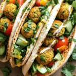 Für die knusprigen Falafel benötigst du folgende Zutaten: - 1 Tasse getrocknete Kichererbsen (über Nacht eingeweicht) - 1 kleine Zwiebel, gewürfelt - 3 Knoblauchzehen, fein gehackt - 1/4 Tasse frische Petersilie, gehackt - 1/4 Tasse frischer Koriander, gehackt - 1/2 Teelöffel Backpulver - Salz und Pfeffer nach Geschmack Diese Zutaten sind die Basis für die Falafel. Die Kichererbsen geben dir die richtige Textur. Zwiebeln und Knoblauch sorgen für einen tollen Geschmack. Petersilie und Koriander bringen frische Aromen. Für die leckere Füllung der Pitas kannst du folgende frische Zutaten verwenden: - 4 Fladenbrote - Frisches Gemüse (Tomaten, Gurken, Kopfsalat) - Tahini- oder Joghurtsoße zum Servieren Das Gemüse macht die Pitas bunt und knackig. Die Soße sorgt für Extra-Geschmack. Du kannst hier auch kreativ sein und dein Lieblingsgemüse auswählen. Gewürze sind der Schlüssel zu jedem guten Gericht. Hier sind die Gewürze, die du brauchst: - 2 Teelöffel gemahlener Kreuzkümmel - 1 Teelöffel gemahlener Koriander - 3 Esslöffel Olivenöl (plus mehr zum Beträufeln) Kreuzkümmel und Koriander geben den Falafeln ihre besondere Note. Olivenöl sorgt für eine knusprige Oberfläche. Du kannst auch mehr Öl verwenden, um die Falafel noch krosser zu machen. Für das vollständige Rezept kannst du den Abschnitt [Full Recipe] aufrufen. Um die Kichererbsen vorzubereiten, beginne mit getrockneten Kichererbsen. Du solltest sie über Nacht in Wasser einweichen. Das macht sie weich und erleichtert das Mischen. Am nächsten Tag spüle sie gut ab. Das ist wichtig, um überschüssige Stärke zu entfernen. Jetzt kommt der spannende Teil! Gib die eingeweichten Kichererbsen, gewürfelte Zwiebel, gehackten Knoblauch, Petersilie und Koriander in eine Küchenmaschine. Füge die Gewürze hinzu: Kreuzkümmel, gemahlener Koriander, Backpulver sowie Salz und Pfeffer. Pulse die Mischung, bis sie gut vermischt, aber noch etwas grob ist. Achte darauf, die Mischung nicht zu pürieren, damit die Falafel eine schöne Textur haben. Forme kleine Bällchen oder Patties aus der Mischung. Sie sollten etwa 4 cm groß sein. Lege sie auf ein mit Backpapier ausgelegtes Backblech. Beträufle sie mit etwas Olivenöl. Jedes Stück sollte leicht benetzt sein, damit sie schön knusprig werden. Heize den Ofen auf 200°C vor. Backe die Falafel 25 bis 30 Minuten lang. Wende sie nach der Hälfte der Zeit, damit sie gleichmäßig braun werden. Sie sollten goldbraun und knusprig sein. Während die Falafel backen, kannst du die Pita-Taschen vorbereiten. Erwärme die Fladenbrote für die letzten 5 Minuten im Ofen. Sobald die Falafel fertig sind, schneide die Pitas auf. Fülle sie mit frischem Gemüse und den knusprigen Falafeln. Zum Schluss kannst du deine Pitas mit Tahini- oder Joghurtsoße beträufeln. Das gibt einen extra köstlichen Geschmack. Für die vollständige Anleitung, schau dir das Rezept für Crispy Baked Falafel Pitas an. Um deine Falafel perfekt knusprig zu bekommen, achte auf diese Tipps: - Eingeweichte Kichererbsen: Verwende immer getrocknete Kichererbsen, die du über Nacht einweichst. Frisch gekochte Kichererbsen machen die Mischung zu feucht. - Weniger ist mehr: Verarbeite die Mischung in der Küchenmaschine nur kurz. Sie sollte grob bleiben, damit die Falafel nicht zusammenfallen. - Olivenöl: Beträufle die Falafel gut mit Olivenöl, bevor du sie backst. So wird die Außenhaut schön knusprig. - Hohe Temperatur: Backe die Falafel bei 200°C für die beste Textur. Die Hitze sorgt für einen schönen Goldton. Es gibt einige häufige Fehler, die du bei der Zubereitung von Falafel vermeiden solltest: - Zu feuchte Mischung: Achte darauf, dass die Mischung nicht zu nass ist. Das führt zu matschigen Falafeln. - Zu dicke Patties: Mache die Falafel nicht zu dick. Dünnere Patties backen gleichmäßiger und werden knuspriger. - Nicht genug Gewürze: Falafel braucht Geschmack. Schmecke die Mischung gut ab, bevor du sie formst. Es gibt viele tolle Möglichkeiten, wie du deine Crispy Baked Falafel Pitas servieren kannst: - Frisches Gemüse: Fülle deine Pitas mit knackigen Tomaten, Gurken und Kopfsalat. - Dip-Optionen: Serviere sie mit einer Tahini- oder Joghurtsoße für extra Geschmack. - Kräuter: Frische Kräuter wie Petersilie oder Koriander passen wunderbar dazu und bringen mehr Frische. - Beilagen: Du kannst auch eine bunte Salatplatte daneben stellen. Das macht das Essen noch schöner. Für das vollständige Rezept, schau dir die Anleitung in der [Full Recipe] an. {{image_4}} Für vegane und glutenfreie Falafel sind die Zutaten einfach anzupassen. Die Kichererbsen sind von Natur aus vegan und glutenfrei. Achte darauf, glutenfreies Pita-Brot zu wählen oder verwende Salatblätter als Wrap. Du kannst auch Quinoa oder Reis als Füllung nutzen. Diese Optionen bieten einen tollen Geschmack und sind nährstoffreich. So kannst du sicher sein, dass alle genießen können. Um deinen Falafel einen besonderen Kick zu geben, probiere verschiedene Gewürze aus. Füge etwas Paprika oder Cayennepfeffer hinzu, um es schärfer zu machen. Zimt oder Muskatnuss können einen warmen, süßen Geschmack verleihen. Experimentiere mit frischen Kräutern wie Dill oder Minze für neue Aromen. Diese kleinen Änderungen machen deine Falafel einzigartig und spannend. Wenn du kein Pita-Brot magst, gibt es viele Alternativen. Fladenbrot oder Tortillas sind ebenfalls großartig. Du kannst auch Gemüse wie Zucchini oder Auberginen verwenden, um deine Falafel zu umwickeln. Diese Alternativen sind gesund und lecker. Sie geben jedem Biss eine besondere Note. Probiere sie aus und finde deine Lieblingskombination. Für die vollständige Zubereitung und genaue Mengen, schau dir das [Full Recipe] an. Um die Falafel frisch zu halten, lege sie in einen luftdichten Behälter. Du kannst sie auch in Backpapier wickeln, bevor du sie in den Behälter legst. So bleibt die Knusprigkeit erhalten. Stelle den Behälter in den Kühlschrank. Bei richtiger Lagerung bleiben die Falafel bis zu vier Tage frisch. Die Pita-Brote sind am besten, wenn du sie frisch isst. Wenn du sie jedoch aufbewahren musst, lege sie in eine Tüte. So bleiben sie weich. Sie sind bis zu drei Tage haltbar. Achte darauf, dass sie nicht austrocknen. Um die Falafel wieder knusprig zu machen, lege sie in den Ofen. Heize den Ofen auf 180°C vor. Backe sie für etwa 10 Minuten. So werden sie wieder schön warm und knusprig. Du kannst auch eine Pfanne verwenden. Erhitze sie dort bei mittlerer Hitze für einige Minuten. Die Pitas kannst du ebenfalls im Ofen oder in einer Pfanne erwärmen. So schmecken sie wie frisch gebacken. Um perfekte Falafel zu machen, beginne mit getrockneten Kichererbsen. Weiche sie über Nacht ein. Verwende eine Küchenmaschine, um die Kichererbsen, Zwiebeln, Knoblauch, Petersilie und Koriander zu mischen. Achte darauf, die Mischung nicht zu pürieren. Sie sollte grob und texturiert bleiben. Forme kleine Bällchen oder Patties und backe sie dann bei 200°C für 25-30 Minuten. Dies ergibt eine knusprige Außenseite und eine weiche Innenseite. Ja, Falafel sind gesund! Sie bestehen aus Kichererbsen, die reich an Ballaststoffen und Proteinen sind. Diese Nährstoffe fördern die Verdauung und helfen, den Blutzuckerspiegel stabil zu halten. Außerdem enthalten sie frische Kräuter, die Antioxidantien bieten. Wenn du sie im Ofen backst, anstatt sie zu frittieren, verwendest du weniger Öl und machst sie noch gesünder. Ja, du kannst die Falafel im Voraus zubereiten. Du kannst die Mischung für die Falafel bis zu zwei Tage im Kühlschrank aufbewahren. Forme die Bällchen oder Patties und lagere sie in einem luftdichten Behälter. Wenn du bereit bist, sie zu essen, backe sie einfach frisch. Du kannst auch übrig gebliebene Falafel im Kühlschrank lagern und später aufwärmen. Diese Anleitung hat dir gezeigt, wie du köstliche Falafel zubereitest. Wir haben die Hauptzutaten und die Zubereitungsschritte besprochen. Zudem gab es hilfreiche Tipps, um die Falafel perfekt hinzubekommen. Variationen und Lagerung wurden ebenfalls behandelt. Wenn du diese Schritte befolgst, wirst du immer leckere Falafel genießen. Probiere verschiedene Variationen aus und finde deinen Favoriten. Falafel sind nicht nur lecker, sie sind auch gesund und einfach zuzubereiten. Mach dich ans Werk und kreiere dein eigenes Gericht!