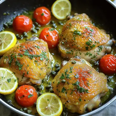 Krosse Zitronen-Kräuter-Hühnchen-Pfanne Rezept