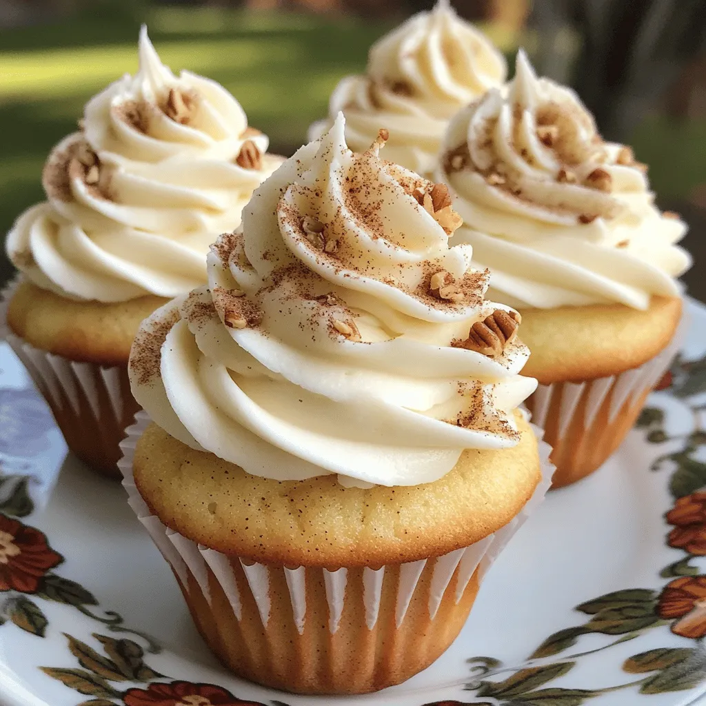 Die Zimtschnecken Cupcakes brauchen einige wichtige Zutaten. Hier ist die Liste: - 1 ½ Tassen Allzweckmehl - 1 Tasse Kristallzucker - 1 Teelöffel Backpulver - ½ Teelöffel Natron - ½ Teelöffel Salz - ½ Tasse ungesalzene Butter, weich gemacht - 2 große Eier - 1 Teelöffel Vanilleextrakt - ½ Tasse Buttermilch - 1 Esslöffel gemahlener Zimt - ½ Tasse brauner Zucker, gepackt - 1 Tasse gehackte Pekannüsse (nach Wahl) Jede Zutat spielt eine wichtige Rolle. Mehl gibt Struktur. Zucker sorgt für Süße. Zimt bringt den typischen Geschmack. Eier helfen, die Cupcakes schön luftig zu machen. Für das Frosting brauchen wir folgende Zutaten: - 113 g Frischkäse, weich gemacht - 60 g ungesalzene Butter, weich gemacht - 1 Teelöffel Vanilleextrakt - 240 g Puderzucker - 1-2 Esslöffel Milch (nach Bedarf) Das Frischkäse-Frosting ist der perfekte Abschluss. Es ist cremig und süß, und es ergänzt die Zimtschnecken perfekt. Wenn du weniger oder mehr Cupcakes machen willst, kannst du die Mengen anpassen. Für weniger Süße kannst du den Zucker reduzieren. Wenn du die Pekannüsse nicht magst, lass sie einfach weg. Du kannst auch andere Nüsse oder Schokoladenstückchen hinzufügen. Für das Frosting kannst du auch andere Käsearten ausprobieren, z.B. Ricotta. Das gibt dem Frosting eine andere Textur und Geschmack. Das Wichtigste ist, dass du Spaß beim Backen hast und deinen eigenen Stil findest. Das vollständige Rezept findest du in der entsprechenden Sektion. Zu Beginn heize ich meinen Ofen auf 175°C (350°F) vor. Ich lege ein Muffinblech mit Papierförmchen aus. Dies hilft, die Cupcakes später leicht herauszunehmen. Die Vorbereitung ist wichtig, um einen reibungslosen Ablauf zu garantieren. In einer großen Schüssel vermenge ich die Hauptzutaten. Ich benutze 1 ½ Tassen Allzweckmehl, 1 Tasse Kristallzucker, 1 Teelöffel Backpulver, ½ Teelöffel Natron und ½ Teelöffel Salz. Diese trockenen Zutaten mische ich gut. Dann füge ich ½ Tasse weiche Butter, 2 große Eier, 1 Teelöffel Vanilleextrakt und ½ Tasse Buttermilch hinzu. Ich schlage alles mit einem Mixer für 2 Minuten, bis die Mischung glatt ist. In einer separaten Schüssel mische ich ½ Tasse braunen Zucker mit 1 Esslöffel gemahlenem Zimt. Wenn ich Pekannüsse verwenden möchte, hebe ich sie vorsichtig unter. Jetzt verteile ich die Hälfte des Teigs gleichmäßig in die Förmchen. Ich gebe einen Teelöffel der Zimt-Zucker-Mischung auf jeden Teig. Danach fülle ich die Förmchen mit dem restlichen Teig auf. Mit einem Zahnstocher wirble ich sanft durch den Teig. So verteile ich die Zimt-Füllung gleichmäßig. Ich backe die Cupcakes 18-20 Minuten. Ein Zahnstocher sollte sauber herauskommen, wenn ich ihn in die Mitte stecke. Während die Muffins abkühlen, bereite ich das Frischkäse-Frosting. Dieses Frosting ist der krönende Abschluss. Das komplette Rezept findest du im Abschnitt "Zutaten". Um die besten Zimtschnecken Cupcakes zu backen, halte dich an einige wichtige Punkte. Heize deinen Ofen immer richtig vor. Das sorgt für einen gleichmäßigen Backvorgang. Verwende frische Zutaten, um den besten Geschmack zu erzielen. Wenn der Teig zu dick ist, füge etwas mehr Buttermilch hinzu. Achte darauf, die Muffinförmchen nur bis zu zwei Dritteln zu füllen. So vermeidest du, dass der Teig überläuft. Für das Frosting ist die Konsistenz sehr wichtig. Schlage den Frischkäse und die Butter gut auf. Das bringt Luft hinein und macht es fluffig. Füge den Puderzucker langsam hinzu, damit es gleichmäßig wird. Wenn das Frosting zu dick ist, gib einen Esslöffel Milch dazu. Probiere es aus, bis du die perfekte Konsistenz erreichst. So lässt sich das Frosting leicht aufspritzen. Die Präsentation deiner Cupcakes macht viel aus. Garniere sie mit einer Prise Zimt und gehackten Pekannüssen. Das sieht nicht nur gut aus, sondern schmeckt auch super. Serviere die Cupcakes auf einem schönen Teller. Ein dekorativer Teller zieht die Blicke an. Du kannst auch kleine Papierfähnchen mit einem Spruch hinzufügen. So wird alles noch persönlicher und einladender. {{image_4}} Es gibt viele Wege, Zimtschnecken Cupcakes anzupassen. Wenn Sie auf Zucker verzichten möchten, probieren Sie Honig oder Agavendicksaft. Diese Optionen bieten eine süße Note ohne raffinierten Zucker. Für glutenfreie Cupcakes nutzen Sie Mandelmehl oder eine glutenfreie Mehlmischung. Das gibt Ihnen die gleiche Textur, ohne Gluten. Vegane Alternativen sind auch möglich. Ersetzen Sie Eier durch Apfelmus oder Leinsamen. Diese Zutaten machen die Cupcakes saftig und lecker. Um Ihre Cupcakes aufregender zu machen, fügen Sie verschiedene Füllungen hinzu. Schokolade passt toll zu Zimt. Geben Sie kleine Stücke Schokolade in die Füllung. Auch Äpfel oder Birnen sind eine gute Wahl. Sie bringen eine fruchtige Frische. Für einen nussigen Geschmack verwenden Sie Walnüsse oder Mandeln. Diese Zutaten geben den Cupcakes eine interessante Textur. Experimentieren Sie mit verschiedenen Kombinationen, um den perfekten Geschmack zu finden. Zimtschnecken Cupcakes sind das ganze Jahr über lecker, aber Sie können sie für besondere Anlässe anpassen. Im Herbst fügen Sie Kürbisgewürz hinzu, um einen herbstlichen Geschmack zu erzielen. Im Winter können Sie etwas Ingwer für einen festlichen Kick hineinmischen. Für den Sommer probieren Sie frische Beeren in der Füllung. Diese Variationen machen die Cupcakes zu einer tollen Wahl für jede Saison. Egal, zu welchem Anlass, sie werden immer ein Hit sein. Für mehr Details und das gesamte Rezept schauen Sie sich bitte das Full Recipe an. Zimtschnecken Cupcakes sind am besten frisch. Wenn du sie aber aufbewahren musst, lege sie in einen luftdichten Behälter. So bleiben sie weich und saftig. Die Cupcakes halten sich im Kühlschrank etwa fünf Tage. Wenn du die Cupcakes direkt nach dem Backen kühlst, kann das Frosting fest werden. Du kannst sie wieder etwas aufwärmen, bevor du sie servierst. Für eine längere Lagerung kannst du die Cupcakes einfrieren. Lass sie zuerst ganz abkühlen. Wickele jeden Cupcake in Frischhaltefolie. Danach lege sie in einen Gefrierbeutel. So bleiben sie frisch für bis zu drei Monate. Wenn du sie wieder verwenden möchtest, lasse sie über Nacht im Kühlschrank auftauen. Um die Cupcakes wieder aufzuwärmen, kannst du sie für kurze Zeit in die Mikrowelle stellen. Erwärme sie in Intervallen von 10 Sekunden, bis sie warm sind. Achte darauf, dass das Frosting nicht schmilzt. Eine andere Möglichkeit ist, sie im Ofen bei 150 Grad Celsius für etwa 5 Minuten zu erwärmen. So bekommst du das beste Ergebnis. Mit diesen Tipps bleiben deine Zimtschnecken Cupcakes lecker und frisch. Du kannst sie immer wieder genießen! Für das vollständige Rezept schaue dir die Anleitung an. Zimtschnecken Cupcakes sind eine süße Mischung aus klassischen Zimtschnecken und leckeren Cupcakes. Sie haben einen weichen, fluffigen Teig mit einer köstlichen Zimtfüllung. Das macht sie besonders. Diese Cupcakes sind oft mit Frischkäse-Frosting belegt. Jeder Biss bringt das Aroma von Zimt und Zucker. Sie sind perfekt für Frühstück oder als Snack. Die Cupcakes halten sich in einem luftdichten Behälter etwa drei bis vier Tage. Lagern Sie sie bei Raumtemperatur, um die Frische zu bewahren. Wenn Sie die Cupcakes länger aufbewahren möchten, können Sie sie im Kühlschrank lagern. Dort bleiben sie etwa eine Woche frisch. Achten Sie darauf, sie gut einzupacken, damit sie nicht austrocknen. Ja, Sie können das Rezept glutenfrei machen. Ersetzen Sie das Allzweckmehl durch eine glutenfreie Mehlmischung. Achten Sie darauf, eine Mischung zu wählen, die für Backwaren geeignet ist. Glutenfreies Backen kann anders sein, also probieren Sie es aus. Manchmal müssen Sie die Flüssigkeitsmenge anpassen. Mit etwas Experimentieren können Sie leckere glutenfreie Zimtschnecken Cupcakes backen. Wir haben die besten Zutaten für Zimtschnecken Cupcakes entdeckt, einschließlich eines leckeren Frischkäse-Frostings. Die Schritt-für-Schritt-Anleitung hilft dir beim Zubereiten und Backen. Mit Tipps und Tricks backst du perfekte Cupcakes und richtest sie schön an. Du hast auch viele Variationen und Lagerungstipps, um sie frisch zu halten. Denke immer daran, dass Backen viel Spaß macht! Probiere verschiedene Kombinationen aus und genieße dein köstliches Ergebnis. Dein nächstes Backabenteuer wartet auf dich!