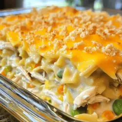 Classic Chicken Noodle Casserole Köstliches Gericht