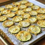 - 2 mittelgroße Zucchini - 1 Tasse geriebener Parmesan-Käse - 1 Tasse Semmelbrösel - Knoblauchpulver, Zwiebelpulver, Oregano - Salz und Pfeffer - Olivenölspray - Backblech, Backpapier, Schüsseln, Schneidebrett Um die perfekten Crispy Zucchini Parmesan Chips zu machen, brauchst du einfache Zutaten. Zucchini sind frisch und knackig. Parmesan gibt den Chips einen tollen Geschmack. Semmelbrösel sorgen für die knusprige Textur. Für die Gewürze wähle Knoblauchpulver, Zwiebelpulver und Oregano. Diese Gewürze bringen viel Geschmack. Vergiss nicht, Salz und Pfeffer hinzuzufügen. So schmecken die Chips richtig gut. Du kannst auch Olivenölspray verwenden. Es hilft, die Chips schön knusprig zu machen. Für die Zubereitung brauchst du ein Backblech und Backpapier. Das Backpapier verhindert, dass die Chips ankleben. Schüsseln sind wichtig, um die Zutaten gut zu vermischen. Ein Schneidebrett ist hilfreich, um die Zucchini zu schneiden. Mit diesen Zutaten und Utensilien bist du bereit, die Chips zu machen. Du kannst das vollständige Rezept für weitere Details einsehen. Schneide die Zucchini in dünne Scheiben. Dünne Scheiben sorgen für eine knusprige Textur. Heize den Ofen auf 220°C vor. Ein vorgeheizter Ofen ist wichtig für die perfekte Bräunung. Vermenge die Semmelbrösel mit Knoblauchpulver, Zwiebelpulver, Oregano, Salz und Pfeffer in einer flachen Schüssel. Diese Mischung gibt den Chips viel Geschmack. In einer anderen Schüssel verquirlst du die Eier. Die Eier helfen, die Panade gut zu halten. Nimm eine Zucchinischeibe und tauche sie in die Eier. Lass überschüssige Flüssigkeit abtropfen. Wälze die Zucchinischeibe dann in der Semmelbrösel-Mischung. Drücke leicht, damit die Panade gut haftet. Platziere die panierten Zucchini-Chips auf einem mit Backpapier ausgelegten Blech. Sprühe die Chips leicht mit Olivenöl. So werden sie schön knusprig. Backe die Chips 20-25 Minuten lang. Wende sie nach der Hälfte der Zeit. So werden sie gleichmäßig goldbraun. Für das volle Rezept, schau dir die [Full Recipe] an. Um die perfekte Kruste zu erreichen, verwende Panko-Semmelbrösel. Sie machen die Chips extra knusprig. Panko hat eine grobere Textur als normale Semmelbrösel. Dies sorgt für eine tolle Knusprigkeit. Sprühe die Chips gleichmäßig mit Olivenölspray ein. So erhältst du eine gleichmäßige Bräunung und einen tollen Geschmack. Wende die Chips zur Hälfte der Backzeit. Dies stellt sicher, dass sie gleichmäßig braun werden. Wenn du sie nicht wendest, werden sie auf einer Seite zu dunkel. Achte darauf, die Chips sanft zu bewegen. So bleibt die Panade intakt und die Chips bleiben knusprig. Serviere die Zucchini-Chips mit Dips wie Knoblauch-Joghurt oder Salsa. Diese Dips bringen zusätzlichen Geschmack und machen den Snack noch besser. Denke daran, die Chips ansprechend zu präsentieren. Stelle sie in einem kleinen Korb oder auf einer schönen Servierplatte zur Schau. So wird dein Snack zum echten Hingucker. {{image_4}} Du kannst mit verschiedenen Käsesorten experimentieren. Cheddar bringt einen kräftigen Geschmack. Mozzarella macht die Chips schön zart. Vermische die Käsesorten für mehr Tiefe. Du kannst auch die Gewürzmischungen anpassen. Füge etwas Rauchpaprika oder italienische Kräuter hinzu. Diese kleinen Änderungen machen einen großen Unterschied im Geschmack. Möchtest du mehr Farben und Aromen? Füge Paprikastückchen oder Karotten hinzu. Diese Gemüse geben den Chips eine süße Note. Für einen scharfen Kick kannst du Chili-Flocken verwenden. Sie verleihen deinen Chips eine aufregende Würze. Denk daran, die Menge nach deinem Geschmack zu justieren. Wenn du eine pflanzliche Option suchst, ersetze die Eier. Pflanzenmilch oder Möhrensaft sind tolle Alternativen. Diese Optionen binden die Panade genauso gut. Verwende auch vegane Käsealternativen. Sie schmelzen gut und bieten einen leckeren Geschmack. Das macht deine Chips für alle genießbar. Um die Zucchini-Chips frisch zu halten, lagere sie in luftdichten Behältern. So bleiben sie knusprig. Ich empfehle, die Chips innerhalb von 2-3 Tagen zu essen. Danach verlieren sie ihre beste Textur und ihren Geschmack. Wenn du die Chips aufwärmen möchtest, nutze den Ofen. So bleiben sie knusprig. Heize den Ofen auf 180°C vor und backe sie für etwa 5-10 Minuten. Die Mikrowelle ist eine schnelle Alternative, aber die Chips werden weniger knusprig. Lagere die Chips im Kühlschrank, um die Frische zu bewahren. Du kannst sie auch einfrieren, wenn du sie länger aufbewahren möchtest. So bleiben sie für mehrere Wochen haltbar. Achte darauf, sie gut zu verpacken, damit sie nicht verbrennen. Die Zubereitung dauert etwa 15 Minuten. Die Backzeit beträgt 20 bis 25 Minuten. Insgesamt braucht man also etwa 40 Minuten. Es ist einfach und schnell. So kannst du leckere Snacks in kürzester Zeit genießen. Ja, du kannst die Chips im Airfryer machen. Die Zubereitung ist ähnlich. Lege die panierten Zucchini-Chips in den Airfryer. Stelle die Temperatur auf 200°C ein. Backe sie für etwa 15-20 Minuten. Überprüfe die Chips regelmäßig, um sicherzustellen, dass sie knusprig werden. Es gibt einige Gründe, warum die Chips nicht knusprig sind. Hier sind mögliche Fehler und Lösungen: - Zu viel Feuchtigkeit: Stelle sicher, dass die Zucchini gut abgetrocknet sind, bevor du sie paniert. - Zu dicke Scheiben: Schneide die Zucchini dünn, damit sie richtig knusprig werden. - Nicht genug Luftzirkulation: Lege die Chips in einer einzigen Schicht auf das Blech. Überlappende Chips werden nicht gleichmäßig knusprig. - Falsche Backtemperatur: Stelle sicher, dass der Ofen gut vorgeheizt ist, um die perfekte Textur zu erreichen. Wenn du diese Tipps beachtest, gelingen dir perfekt knusprige Zucchini-Chips! Du kannst das Rezept hier finden: [Full Recipe]. Zusammenfassend haben wir die Zutaten, die Zubereitung und hilfreiche Tipps für knusprige Zucchini-Chips besprochen. Denk daran, die Zucchini dünn zu schneiden und die Gewürze gut zu mischen. Verwende Panko für eine perfekte Kruste. Experimentiere mit verschiedenen Käsesorten und weiteren Zutaten für deinen eigenen Twist. Diese gesunden Snacks sind einfach zu machen und vielseitig. Lagere sie richtig, damit sie frisch bleiben. Viel Spaß beim Ausprobieren!