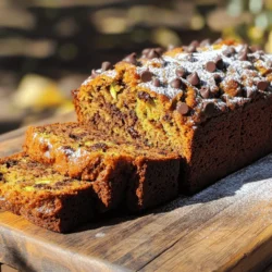 - 1 ½ Tassen geriebene Zucchini (ca. 1 mittelgroße Zucchini) - 1 Tasse Weizenmehl - ½ Tasse Vollkornmehl - 1 Tasse halbsüße Schokoladenstückchen - ½ Tasse gehackte Walnüsse oder Pekannüsse (optional) Die Zucchini macht dieses Brot besonders saftig. Ich liebe es, die Zucchini frisch zu reiben, denn so bleibt viel Geschmack erhalten. Der Mix aus Weizenmehl und Vollkornmehl gibt dem Brot Struktur und eine nussige Note. Schokoladenstückchen sind der Star des Rezepts. Sie schmelzen beim Backen und machen jede Scheibe köstlich. Wenn du Nüsse hinzufügst, bekommst du noch mehr Textur. - ½ Tasse Kristalzucker - ½ Tasse brauner Zucker, fest gepackt - 2 große Eier - ½ Tasse Pflanzenöl oder geschmolzenes Kokosnussöl - 1 Teelöffel Vanilleextrakt - 1 Teelöffel Backpulver - ½ Teelöffel Natron - ½ Teelöffel gemahlener Zimt - ¼ Teelöffel Salz Die Kombination aus Kristalzucker und braunem Zucker sorgt für eine schöne Süße. Ich benutze gerne Kokosnussöl, da es dem Brot einen feinen Geschmack verleiht. Die Eier halten alles zusammen. Backpulver und Natron lassen das Brot schön aufgehen. Zimt fügt eine warme Note hinzu und macht das Brot noch aromatischer. Wenn du mehr über die Zubereitung erfahren möchtest, schaue dir das [Full Recipe] an! 1. Ofen vorheizen und Kastenform vorbereiten Heize deinen Ofen auf 175°C vor. Fette eine Kastenform gut ein oder lege sie mit Backpapier aus. Das erleichtert das Herausnehmen des Brotes später. 2. Trockene und feuchte Zutaten vermengen In einer großen Schüssel mische die geriebene Zucchini mit den Zuckern, den Eiern, dem Öl und dem Vanilleextrakt. Rühre alles gut durch, bis es eine einheitliche Masse gibt. In einer anderen Schüssel vermenge das Weizenmehl, das Vollkornmehl, das Backpulver, das Natron, den Zimt und das Salz. Mische die trockenen Zutaten nach und nach mit den feuchten Zutaten. Rühre vorsichtig, damit der Teig nicht zu lange gemischt wird. Zum Schluss hebe die Schokoladenstückchen und die Nüsse unter. 3. Teig backen und abkühlen lassen Gieße den Teig in die vorbereitete Kastenform. Glätte die Oberfläche mit einem Spatel. Backe das Brot für 50-60 Minuten. Wenn ein Zahnstocher sauber herauskommt, ist es fertig. Lass das Brot für 10 Minuten in der Form abkühlen, bevor du es auf ein Drahtgitter legst. Lass es vollständig abkühlen, bevor du es in Scheiben schneidest. Für das vollständige Rezept, schau dir die [Full Recipe] an. - Wie man den Teig richtig mischt: Mische die feuchten Zutaten zuerst. Füge dann die trockenen Zutaten hinzu. Rühre nur so lange, bis alles gerade verbunden ist. Ein übermixter Teig kann das Brot trocken machen. - Hinweise zur Backzeit: Die Backzeit liegt bei 50 bis 60 Minuten. Jeder Ofen kann anders sein. Überprüfe das Brot nach 50 Minuten. Ein Zahnstocher sollte sauber herauskommen. Wenn nicht, backe es ein paar Minuten länger. - Verwendung von Gewürzen: Zimt ist eine tolle Wahl für zusätzlichen Geschmack. Du kannst auch Muskatnuss oder Ingwer hinzufügen. Diese Gewürze bringen eine warme Note ins Brot. - Optionales Hinzufügen von Nüssen oder Trockenfrüchten: Gehackte Walnüsse oder Pekannüsse geben ein knuspriges Element. Trockenfrüchte wie Rosinen oder Cranberries fügen Süße hinzu. Mischt sie gut in den Teig, um den Geschmack zu verstärken. {{image_4}} Für viele ist Gluten ein Problem. Du kannst Weizenmehl einfach durch glutenfreies Mehl ersetzen. Eine Mischung aus Reismehl und Kartoffelstärke funktioniert gut. Auch Mandelmehl ist eine tolle Wahl. Diese Mehle geben dem Brot eine andere Textur. Es kann dichter oder feuchter sein. Achte darauf, die Menge leicht anzupassen. Wenn du vegan backen möchtest, lass die Eier weg. Ein guter Ersatz sind Leinsamen oder Chiasamen. Mische einfach einen Esslöffel Samen mit drei Esslöffeln Wasser. Lass es einige Minuten quellen. Das gibt dir eine tolle Bindung. Du kannst dein Zucchini-Brot noch besser machen. Füge Kokosnussflocken für einen tropischen Geschmack hinzu. Ein Teelöffel Zimt gibt dir ein warmes Aroma. Du kannst auch andere Gewürze wie Muskatnuss verwenden. Hast du schon mal andere Schokoladensorten probiert? Dunkle Schokolade bringt einen intensiven Geschmack. Weiße Schokolade sorgt für eine süße Note. Du kannst auch Schokoladenstückchen mischen. So wird jeder Bissen spannend und anders. Schau dir den [Full Recipe] an, um alles zu erfahren, was du brauchst. Um das Schokoladenstückchen Zucchini-Brot frisch zu halten, lagern Sie es am besten in einem luftdichten Behälter. So bleibt es saftig. Sie können das Brot auch in Frischhaltefolie wickeln. Das schützt es vor Luft und Feuchtigkeit. Wenn Sie es für längere Zeit aufbewahren möchten, frieren Sie es ein. Schneiden Sie das Brot in Scheiben, bevor Sie es einfrieren. So können Sie immer nur die Menge auftauen, die Sie brauchen. Die Haltbarkeit des Brotes beträgt bei Raumtemperatur etwa drei bis fünf Tage. Im Kühlschrank hält es sich bis zu einer Woche. Im Gefrierfach bleibt es bis zu drei Monate frisch. Achten Sie darauf, das Brot gut zu verpacken, um Gefrierbrand zu vermeiden. Um den besten Geschmack zu erzielen, wärmen Sie das Brot bei 180 Grad Celsius im Ofen auf. Wickeln Sie es in Alufolie, damit es nicht austrocknet. Nach etwa zehn Minuten ist es warm und lecker. Serviervorschläge sind einfach. Genießen Sie das Brot mit etwas Butter oder Frischkäse. Ein leichtes Puderzucker-Topping macht es noch besser. Auch frisches Obst oder Marmelade passen gut dazu. Wenn Sie Lust auf etwas Besonderes haben, probieren Sie ein Stück Zucchini-Brot mit einer Tasse Kaffee oder Tee! Für die volle Rezeptur schauen Sie bitte in die [Full Recipe]. Das Schokoladenstückchen Zucchini-Brot bleibt bei Raumtemperatur etwa 3 bis 4 Tage frisch. Lagern Sie es in einem luftdichten Behälter. Kühl und trocken aufbewahrt, bleibt es länger saftig. Im Kühlschrank kann es bis zu einer Woche haltbar sein. Wenn Sie es länger aufbewahren möchten, können Sie es auch einfrieren. In einem gefrierfesten Behälter hält es bis zu 3 Monate. Ja, gefrorene Zucchini ist eine gute Wahl. Achten Sie darauf, die Zucchini vorher gut abzutropfen. So vermeiden Sie, dass das Brot zu nass wird. Gefrorene Zucchini hat oft weniger Geschmack, aber sie funktioniert gut in diesem Rezept. Verwenden Sie die gleiche Menge wie im Rezept angegeben. Eier können durch verschiedene Zutaten ersetzt werden. Ein beliebter Ersatz ist 1/4 Tasse Apfelmus für jedes Ei. Auch zerdrückte Banane oder Chia-Samen funktionieren gut. Mischen Sie einen Esslöffel Chia-Samen mit drei Esslöffeln Wasser. Lassen Sie es kurz quellen, bevor Sie es hinzufügen. Diese Optionen halten das Brot feucht und lecker. Das Zucchini-Brot-Rezept kombiniert frische Zucchini mit leckerem Schokoladengeschmack. Die Hauptzutaten umfassen Zucchini, Mehl und Nüsse. Wir besprachen die Zubereitung in einfachen Schritten. Mit Tipps zur Verbesserung von Geschmack und Textur wird dein Brot besonders. Variiere das Rezept nach Geschmack und Ernährung. Richtiges Lagern und Aufwärmen sorgt für lange Frische. Nutze die FAQs, um weitere Fragen zu klären. Backe, genieße und teile dieses köstliche Brot mit anderen!