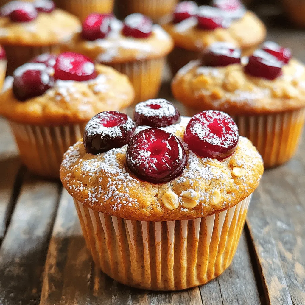 Für die Kirschen-Hafer-Protein-Muffins benötigst du folgende Zutaten: - 1 Tasse Haferflocken - 1 Tasse Mandelmilch (oder andere Milch nach Wahl) - 1/2 Tasse griechischer Joghurt - 1/4 Tasse Honig oder Ahornsirup - 1/2 Tasse Vanille-Protein-Pulver - 1 Tasse frische oder gefrorene Kirschen, entsteint und halbiert - 1/2 Teelöffel Backpulver - 1/2 Teelöffel Natron - 1 Teelöffel Zimt - 1/4 Teelöffel Salz - 2 große Eier - 1 Teelöffel Vanilleextrakt Diese Zutaten machen die Muffins nahrhaft und lecker. Die Zutaten bieten viele Vorteile: - Haferflocken: Reich an Ballaststoffen, gut für die Verdauung. - Mandelmilch: Kalorienarm und laktosefrei. - Griechischer Joghurt: Hoch in Protein, unterstützt den Muskelaufbau. - Honig oder Ahornsirup: Natürliche Süße, enthält Antioxidantien. - Vanille-Protein-Pulver: Hilft beim Sättigungsgefühl und stärkt die Muskeln. - Kirschen: Voller Vitamine und Mineralien, gut für die Haut. - Eier: Eine gute Proteinquelle, wichtig für die Gesundheit. Die Kombination dieser Zutaten macht die Muffins zu einem gesunden Snack. Wenn du eine Alternative suchst, probiere diese: - Anstelle von Mandelmilch: Verwende Sojamilch oder Kokosmilch. - Griechischer Joghurt: Auch pflanzlicher Joghurt ist eine gute Wahl. - Honig: Agavendicksaft ist eine vegane Option. - Kirschen: Verwende andere Früchte wie Heidelbeeren oder Äpfel. Mit diesen Alternativen kannst du die Muffins an deinen Geschmack anpassen. Du kannst mehr über die Zubereitung im Full Recipe nachlesen. Bevor wir mit dem Teig beginnen, bereiten wir das Muffinblech vor. Heize den Ofen auf 180°C vor. Du kannst Papierförmchen in die Mulden setzen oder das Blech mit Kochspray einfetten. So bleiben die Muffins nicht kleben. In einer großen Schüssel vermenge die Haferflocken mit der Mandelmilch. Lass die Mischung etwa 10 Minuten ruhen. Dadurch werden die Haferflocken weich. Danach füge den griechischen Joghurt, den Honig, die Eier und den Vanilleextrakt hinzu. Rühre alles gut um. In einer anderen Schüssel mische das Protein-Pulver, das Backpulver, das Natron, den Zimt und das Salz. Füge die trockenen Zutaten nach und nach zur feuchten Mischung hinzu. Rühre vorsichtig, bis alles gut vermischt ist. Übermixen ist nicht nötig. Hebe dann die halbierten Kirschen vorsichtig unter den Teig. Verteile den Teig gleichmäßig in die Muffinförmchen. Jedes Förmchen sollte etwa 3/4 voll sein. Backe die Muffins im vorgeheizten Ofen für 18-20 Minuten. Stecke einen Zahnstocher in die Mitte eines Muffins. Wenn er sauber herauskommt, sind die Muffins fertig. Lasse sie 5 Minuten im Blech abkühlen, bevor du sie auf ein Kuchengitter legst. So werden sie schön luftig und lecker. Für das volle Rezept kannst du [Full Recipe] nachschlagen. Der erste Fehler ist das Übermixen des Teigs. Wenn du den Teig zu lange rührst, werden die Muffins zäh. Rühre nur so lange, bis alles gut vermischt ist. Ein weiterer häufiger Fehler ist, die Muffins zu früh aus dem Ofen zu nehmen. Nutze einen Zahnstocher, um sicherzustellen, dass sie durchgebacken sind. Wenn der Zahnstocher sauber herauskommt, sind die Muffins fertig. Um Zeit zu sparen, stelle alle Zutaten vor dem Kochen bereit. Mische die trockenen und feuchten Zutaten in zwei Schalen. So geht die Zubereitung schneller. Während die Muffins backen, kannst du die Küche aufräumen oder das Frühstück vorbereiten. Plane auch Pausen ein, um die Muffins abkühlen zu lassen, bevor du sie servierst. Du kannst die Kirschen durch andere Früchte ersetzen, wie Beeren oder Äpfel. Das bringt Abwechslung. Für mehr Textur füge Nüsse oder Samen hinzu. Zimt kann durch Muskatnuss oder Ingwer ersetzt werden. Experimentiere mit verschiedenen Proteinpulvern für neue Geschmäcker. Du kannst sogar einen Schokoladen- oder Vanillegeschmack ausprobieren. Für das vollständige Rezept, schau dir die [Full Recipe] an. {{image_4}} Wenn Sie glutenfreie Muffins möchten, ersetzen Sie die Haferflocken durch glutenfreie Haferflocken. Achten Sie darauf, dass alle anderen Zutaten auch glutenfrei sind. Sie können zum Beispiel Mandelmilch und griechischen Joghurt verwenden. Diese Muffins bleiben saftig und lecker, ohne den Geschmack zu verlieren. Variieren Sie die Muffins mit verschiedenen Früchten. Probieren Sie Blaubeeren, Himbeeren oder sogar Bananen. Jedes Obst bringt einen eigenen Geschmack. Sie können auch Gewürze wie Muskatnuss oder Ingwer hinzufügen. So können Sie die Muffins nach Ihrem Geschmack anpassen. Das Proteinpulver kann in verschiedenen Geschmacksrichtungen kommen. Wählen Sie Vanille, Schokolade oder Erdbeere für neue Geschmackserlebnisse. Diese Variationen machen die Muffins aufregender. Experimentieren Sie ruhig mit verschiedenen Marken, um die beste Textur zu finden. Für das vollständige Rezept schauen Sie sich den Abschnitt „Full Recipe“ an. Die Kirschen-Hafer-Protein-Muffins sind frisch am besten. Sie halten sich in einem luftdichten Behälter bei Raumtemperatur etwa drei Tage. Nach dieser Zeit können sie trocken werden. Um die Muffins frisch zu halten, lege ein Stück Pappe oder ein Tuch zwischen die Muffins. So bleibt die Feuchtigkeit erhalten. Wenn du mehr Muffins gemacht hast, kannst du sie einfach einfrieren. Lass sie zuerst vollständig abkühlen. Danach packe sie in einen Gefrierbeutel oder einen luftdichten Behälter. Beschrifte den Beutel mit dem Datum. Die Muffins können bis zu drei Monate im Gefrierfach bleiben. Um sie wieder aufzutauen, nimm sie einfach heraus und lasse sie bei Raumtemperatur stehen oder erwärme sie kurz in der Mikrowelle. Die beste Methode zur Aufbewahrung der Muffins ist ein luftdichter Behälter. Stelle sie an einen kühlen und trockenen Ort. Wenn du sie im Kühlschrank aufbewahrst, bleiben sie länger frisch, aber die Textur kann sich ändern. Um ihren Geschmack zu bewahren, genieße sie möglichst bald nach dem Backen. So erhältst du die saftige und leckere Konsistenz, die diese Muffins so besonders macht. Die Muffins bleiben bei Raumtemperatur etwa 3 bis 4 Tage frisch. Lagern Sie sie in einem luftdichten Behälter. So bleibt die Feuchtigkeit erhalten. Im Kühlschrank halten sie bis zu einer Woche. Achten Sie darauf, dass sie gut verpackt sind, um ein Austrocknen zu verhindern. Wenn Sie die Muffins länger genießen möchten, frieren Sie sie ein. In einem Gefrierbeutel bleiben sie bis zu 3 Monate lecker. Ja, Sie können die Muffins vegan machen. Ersetzen Sie die Eier durch einen Chia-Pudding oder Apfelmus. Verwenden Sie pflanzlichen Joghurt anstelle des griechischen Joghurts. Wählen Sie eine pflanzliche Milch, die Ihnen gefällt, wie Mandelmilch oder Hafermilch. Auch der Honig kann durch Ahornsirup oder Agavendicksaft ersetzt werden. So bleibt der Muffin saftig und lecker. Um die Muffins interessanter zu machen, fügen Sie Gewürze wie Muskatnuss oder Ingwer hinzu. Nüsse oder Samen bringen einen schönen Crunch. Probieren Sie verschiedene Früchte, wie Blaubeeren oder Himbeeren, um neue Geschmäcker zu entdecken. Schokoladenstückchen können auch eine süße Ergänzung sein. Für den besonderen Kick können Sie eine Prise Salz auf die Oberseite der Muffins streuen, bevor Sie sie backen. In diesem Blogbeitrag haben wir uns mit der Zubereitung von Muffins beschäftigt. Wir haben die Zutaten, die Zubereitungsschritte und wertvolle Tipps besprochen. Auch Variationen und Lagerung haben wir behandelt. Muffins sind leicht zu machen und bieten viele Möglichkeiten. Experimentieren Sie mit neuen Aromen, um Ihre eigenen kreativen Muffins zu schaffen. Denken Sie immer an die besten Lagertechniken, damit Ihre Muffins frisch bleiben. Bleiben Sie kreativ und genießen Sie das Backen!