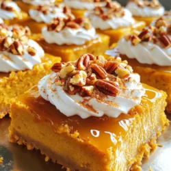 - Gelbe Kuchenmischung - Kürbispüree aus der Dose - Milch - Große Eier - Kürbiskuchengewürz - Vanilleextrakt - Karamellsauce - Schlagsahne - Gehackte Pekannüsse (optional) - Portionen und Umrechnungen: Dieses Rezept ergibt etwa 12 Portionen. Wenn du einen kleineren Kuchen machen möchtest, kannst du die Zutaten halbieren. - Tipps zur Auswahl frischer Zutaten: Achte darauf, dass dein Kürbispüree frisch und von guter Qualität ist. Wähle auch eine hochwertige Schlagsahne. Sie sorgt für einen besseren Geschmack. Für das beste Ergebnis verwende die genauen Maße aus dem [Full Recipe]. Wenn du etwas variieren möchtest, teste verschiedene Gewürze oder Nüsse. So bekommst du deinen ganz eigenen Karamell Kürbis Poke Kuchen! Heizen Sie Ihren Ofen auf 175 °C (350 °F) vor. Fetten Sie eine 9x13 Zoll große Backform ein und bestäuben Sie sie mit etwas Mehl. Dies hilft, dass der Kuchen nicht kleben bleibt. In einer großen Rührschüssel vermengen Sie die folgenden Zutaten: - 1 Paket gelbe Kuchenmischung - 1 Tasse Kürbispüree aus der Dose - 1 Tasse Milch - 3 große Eier - 1 Esslöffel Kürbiskuchengewürz - 1 Teelöffel Vanilleextrakt Mischen Sie alles gut mit einem Handmixer. Rühren Sie etwa 2 Minuten, bis die Mischung glatt ist. Gießen Sie den Teig in die vorbereitete Backform und streichen Sie die Oberfläche glatt. Backen Sie den Kuchen 25-30 Minuten lang. Machen Sie den Zahnstochertest, um zu prüfen, ob der Kuchen fertig ist. Stechen Sie den Zahnstochern in die Mitte. Er sollte sauber herauskommen. Nach dem Backen lassen Sie den Kuchen 10 Minuten in der Form abkühlen. Verwenden Sie dann den Griff eines Holzlöffels oder eine Gabel, um gleichmäßige Löcher in den Kuchen zu stechen. Stechen Sie die Löcher etwa 1 Zoll auseinander. Gießen Sie die Hälfte der Karamellsauce gleichmäßig über den Kuchen, sodass sie in die Löcher einsickert. Lassen Sie den Kuchen auf einem Kühlgitter mindestens 1 Stunde lang vollständig abkühlen. Das ist der Weg, um einen perfekten Karamell Kürbis Poke Kuchen zu machen. Probieren Sie das vollständige Rezept aus und genießen Sie jeden Bissen! Um den Karamell Kürbis Poke Kuchen perfekt zu machen, mischen Sie die Zutaten gut. Verwenden Sie eine Rührschüssel und einen Mixer. Mischen Sie sie mindestens zwei Minuten lang. Achten Sie darauf, dass der Teig glatt und ohne Klumpen ist. Die Kühlzeit ist wichtig. Lassen Sie den Kuchen nach dem Backen etwa eine Stunde abkühlen. So kann die Karamellsauce gut in die Löcher eindringen. Dies sorgt für einen saftigen und schmackhaften Kuchen. Die Präsentation des Kuchens ist einfach, aber wichtig. Schneiden Sie den Kuchen in Quadrate. Legen Sie die Stücke auf Dessertteller. Fügen Sie etwas zusätzliche Karamellsauce hinzu, um ihn ansprechend zu machen. Eine Kombination mit Schlagsahne passt perfekt. Die cremige Textur ergänzt den süßen Kuchen. Sie können auch gehackte Pekannüsse darüber streuen. Diese fügen Knusprigkeit und Geschmack hinzu. Für das beste Ergebnis, folgen Sie dem [Full Recipe]. {{image_4}} Wenn Sie gerne experimentieren, gibt es viele Wege, diesen Kuchen zu variieren. - Vegane oder glutenfreie Alternativen: Für eine vegane Version ersetzen Sie die Eier mit Apfelmus. Verwenden Sie pflanzliche Milch und eine glutenfreie Kuchenmischung. So bleibt der Geschmack unverändert und alle können genießen. - Experimentieren mit verschiedenen Nüssen: Anstelle von Pekannüssen können Sie Walnüsse oder Mandeln verwenden. Diese Nüsse bringen neue Texturen und Aromen in den Kuchen. Die Saison spielt eine große Rolle in der Küche. - Verwendung von frischen Kürbissen oder anderen Aromen: Frischer Kürbis kann den Geschmack intensivieren. Rösten Sie den Kürbis zuerst für ein reichhaltiges Aroma. Sie können auch andere Aromen wie Zimt oder Muskatnuss hinzufügen, um den Kuchen noch interessanter zu machen. Durch diese Anpassungen können Sie den Karamell Kürbis Poke Kuchen ganz nach Ihrem Geschmack gestalten. Besuchen Sie das [Full Recipe], um die Basis zu sehen und anzupassen! Um den Karamell Kürbis Poke Kuchen frisch zu halten, ist die richtige Lagerung wichtig. Der Kuchen bleibt am besten im Kühlschrank. Decken Sie ihn gut ab, um ihn vor anderen Gerüchen zu schützen. Wenn Sie den Kuchen für längere Zeit aufbewahren möchten, können Sie ihn auch im Gefrierfach lagern. Wickeln Sie ihn gut in Frischhaltefolie und dann in Alufolie ein. So bleibt er frisch. Im Kühlschrank hält der Kuchen etwa 3 bis 5 Tage. Achten Sie darauf, ihn in einem luftdichten Behälter zu lagern. Wenn Sie den Kuchen im Gefrierfach aufbewahren, kann er bis zu 3 Monate gut bleiben. Zum Wiedererwärmen legen Sie ein Stück Kuchen auf einen Teller und decken es mit einem feuchten Papiertuch ab. Erhitzen Sie ihn in der Mikrowelle für 15 bis 20 Sekunden. So bleibt der Kuchen saftig und lecker. Du kannst den Karamell Kürbis Poke Kuchen im Kühlschrank bis zu fünf Tage aufbewahren. Stelle sicher, dass du ihn gut abdeckst, damit er frisch bleibt. Wenn du ihn länger aufbewahren möchtest, kannst du ihn einfrieren. Im Gefrierfach hält er bis zu drei Monate. Achte darauf, ihn vor dem Einfrieren in Portionen zu teilen, damit du nur das auftauen kannst, was du brauchst. Ja, du kannst diesen Kuchen gut im Voraus zubereiten. Bereite den Kuchen bis zu einem Tag vorher zu und lass ihn abkühlen. Decke ihn dann ab und stelle ihn in den Kühlschrank. Vor dem Servieren kannst du die Schlagsahne und die Karamellsauce hinzufügen. Das sorgt dafür, dass der Kuchen frisch schmeckt. Wenn du ihn ein paar Tage vorher machst, ist das auch kein Problem. Lagere ihn einfach in einem gut verschlossenen Behälter. Wenn du keinen Karamell magst, gibt es viele leckere Alternativen. Du kannst die Karamellsauce durch Schokoladensauce ersetzen. Das gibt dem Kuchen einen anderen, aber ebenso köstlichen Geschmack. Du kannst auch Zimt oder eine Fruchtsoße verwenden, um ihm einen fruchtigen Touch zu geben. Eine Mischung aus Sahne und Erdnussbutter ist auch eine tolle Option. Sei kreativ und finde die Kombination, die dir am besten schmeckt! Dieser Artikel hat die Zutaten und Zubereitung für einen Kürbiskuchen behandelt. Wir schauten uns die besten Produkte sowie Tipps zum Backen an. Die Anleitung führt dich Schritt für Schritt zur perfekten Konsistenz. Variationen ermöglichen kreatives Ausprobieren mit Nüssen oder saisonalen Aromen. Die richtigen Lagerungstipps sorgen für Frische. Denke daran, du kannst den Kuchen im Voraus machen und anpassen. Mach dich bereit, deinen Freunden einen leckeren Kuchen zu servieren!
