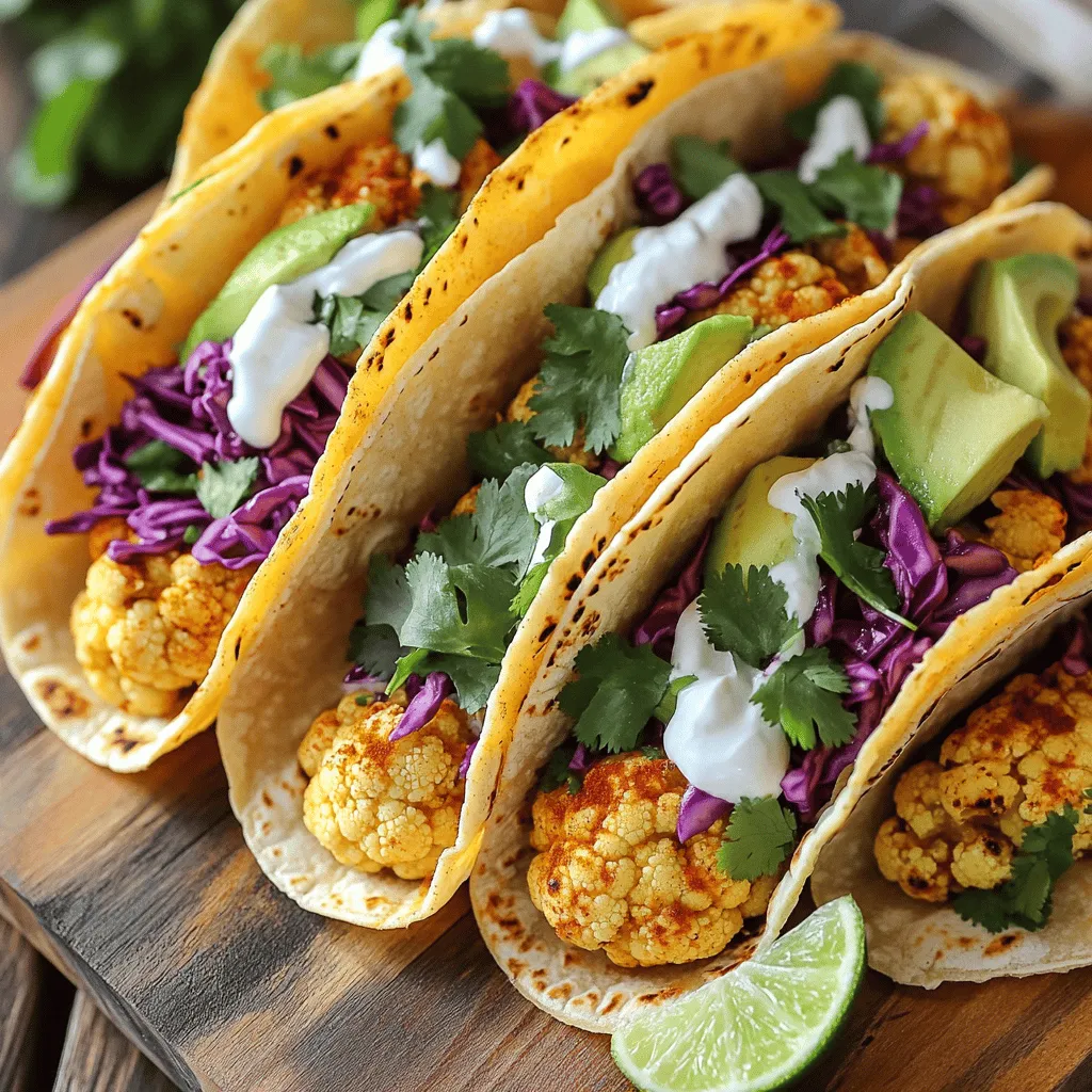 Roasted Cauliflower Tacos Einfach und Gesund Genießen