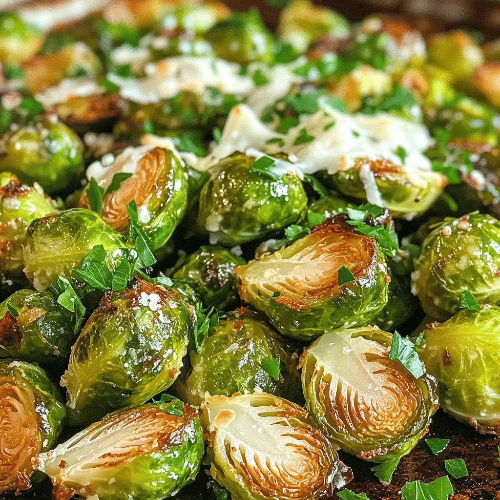 Für dieses einfache Rezept benötigst du frische und leckere Zutaten. Hier sind die Hauptzutaten, die du brauchst: - 450 g Rosenkohl, geputzt und halbiert - 4 Knoblauchzehen, fein gehackt - 3 Esslöffel Olivenöl - 1 Teelöffel Balsamico-Essig - ½ Teelöffel Meersalz - ½ Teelöffel schwarzer Pfeffer - 1 Teelöffel geräuchertes Paprikapulver Diese Zutaten machen den Rosenkohl schmackhaft und gesund. Du wirst die Aromen lieben. Die Gewürze sind der Schlüssel zu großartigem Geschmack. Meersalz und schwarzer Pfeffer bringen die Aromen zur Geltung. Geräuchertes Paprikapulver gibt einen besonderen Kick. Der Balsamico-Essig fügt eine süß-saure Tiefe hinzu. Diese Mischung sorgt für ein tolles Geschmackserlebnis. Wenn du möchtest, kannst du Parmesan hinzufügen. Er schmeckt wunderbar, wenn er schmilzt. Für eine frische Note streue gehackte Petersilie darüber. Das sieht schön aus und macht das Gericht noch leckerer. Du kannst auch frisch gemahlenen Pfeffer für extra Geschmack verwenden. Das macht dein Gericht besonders ansprechend. Wenn du mehr über die Zubereitung erfahren möchtest, schau dir das [Full Recipe] an. Beginne damit, den Ofen auf 200 °C vorzuheizen. Dies sorgt dafür, dass der Rosenkohl gleichmäßig gart. Nimm 450 g frischen Rosenkohl, säubere ihn gut und halbiere jede Röschen. Du möchtest sicherstellen, dass alle Stücke ähnlich groß sind. So garen sie gleichmäßig. In einer großen Schüssel vermischst du die Rosenkohlhälften mit 4 fein gehackten Knoblauchzehen. Füge 3 Esslöffel Olivenöl, 1 Teelöffel Balsamico-Essig, ½ Teelöffel Meersalz, ½ Teelöffel schwarzen Pfeffer und 1 Teelöffel geräuchertes Paprikapulver hinzu. Rühre alles gut durch. Achte darauf, dass die Marinade alle Röschen gleichmäßig bedeckt. Der Knoblauch bringt viel Geschmack und macht alles noch besser. Verteile die gewürzten Rosenkohlhälften in einer einzigen Schicht auf einem mit Backpapier ausgelegten Blech. Röste sie im vorgeheizten Ofen für 20-25 Minuten. Nach der Hälfte der Zeit rühre sie um, damit sie gleichmäßig bräunen. Wenn du magst, kannst du 60 g geriebenen Parmesan in den letzten 5 Minuten darüber streuen. Dies gibt einen köstlichen, käsigen Geschmack. Nach dem Rösten nimm die Röschen heraus und garniere sie mit frisch gehackter Petersilie. Jetzt bist du bereit, sie zu servieren! Um den perfekten Rosenkohl zu erreichen, beginne mit frischem Gemüse. Achte darauf, dass die Köpfe fest und grün sind. Entferne die äußeren Blätter und schneide die Enden ab. Halbiere die Rosenkohlhälften, um eine gleichmäßige Röstung zu gewährleisten. Die richtige Temperatur ist wichtig. Röste bei 200 °C für die besten Ergebnisse. Durch das Rühren während des Röstens wird alles gleichmäßig gar. So wird der Rosenkohl außen knusprig und innen zart. Du kannst die Aromen leicht variieren. Füge zum Beispiel Zitronensaft oder Honig hinzu, um eine süße Note zu erhalten. Für mehr Schärfe probiere Chili-Flocken oder frischen Ingwer. Wenn du es würziger magst, nutze italienische Kräuter wie Oregano und Thymian. Der geräucherte Paprika gibt dem Gericht einen besonderen Geschmack. Experimentiere mit deinen Lieblingsgewürzen, um neue Aromen zu entdecken. Serviere die knoblauchgerösteten Rosenkohlhälften auf einem schönen Teller. Du kannst sie mit frisch gehackter Petersilie garnieren. Das sieht nicht nur gut aus, sondern bringt auch Frische. Diese Beilage passt gut zu vielen Hauptgerichten. Sie ergänzt perfekt gegrilltes Fleisch oder Fisch. Füge einen Spritzer Zitrone hinzu, um das Gericht aufzuhellen. Für eine besondere Note kannst du auch etwas Parmesan darüberstreuen. Probiere diese Tipps aus, um dein Essen noch besser zu machen. Vergiss nicht, das [Full Recipe] für eine detaillierte Anleitung zu nutzen! {{image_4}} Rosenkohl ist von Natur aus vegan. Für eine vegetarische Option fügen Sie Parmesan hinzu. Wer vegan kochen möchte, lässt einfach den Käse weg. Sie können auch Hefeflocken verwenden, um einen käsigen Geschmack zu bekommen. Diese Flocken sind nahrhaft und lecker. Um den Geschmack zu steigern, probieren Sie rote Peperoni oder Zwiebeln. Beides bringt eine schöne Schärfe und Süße. Ein Spritzer Zitrone am Ende sorgt für Frische. Auch geröstete Nüsse wie Mandeln oder Walnüsse können hinzugefügt werden. Diese geben einen tollen Crunch. Knoblauchgeröstete Rosenkohl passen gut zu vielen Gerichten. Servieren Sie sie zu gebratenem Hähnchen oder Lamm. Sie sind auch ein Hit bei Festessen. Für ein einfaches Mittagessen passen sie gut zu Quinoa oder Reis. Diese Kombination ist gesund und sättigend. Entdecken Sie das komplette Rezept für knoblauchgeröstete Rosenkohl und lassen Sie Ihrer Kreativität freien Lauf! Wenn du Knoblauchgeröstete Rosenkohl gemacht hast, bewahre die Reste in einem luftdichten Behälter auf. Stelle sicher, dass die Rosenkohlstücke gut abgekühlt sind, bevor du sie einpackst. So bleibt der Geschmack frisch. Du kannst die Reste im Kühlschrank bis zu drei Tage aufbewahren. Um die Reste wieder aufzuwärmen, benutze einen Ofen oder eine Pfanne. Heize den Ofen auf 180 °C vor. Lege die Rosenkohlhälften auf ein Backblech und röste sie für etwa 10 Minuten. In der Pfanne kannst du sie bei mittlerer Hitze für 5-7 Minuten aufwärmen. So bleiben sie knusprig und lecker. Im Kühlschrank bleiben die Knoblauchgerösteten Rosenkohl bis zu drei Tage frisch. Wenn du sie länger aufbewahren möchtest, friere sie ein. Verwende einen gefrierfesten Behälter oder einen Gefrierbeutel. So bleiben sie bis zu drei Monate haltbar. Denke daran, die Rosenkohlhälften vor dem Einfrieren gut abzukühlen. Die Zubereitung dauert insgesamt etwa 35 Minuten. Sie brauchen 10 Minuten, um die Zutaten vorzubereiten. Das Rösten im Ofen benötigt dann 20 bis 25 Minuten. Es ist einfach und schnell! Ja, Sie können auch andere Gemüsearten hinzufügen! Karotten, Paprika oder Zucchini sind tolle Optionen. Sie bringen Farbe und zusätzlichen Geschmack. Achten Sie darauf, die Garzeit anzupassen. Hartes Gemüse braucht länger, weicheres Gemüse weniger Zeit. Die Gewürze für Knoblauchgeröstete Rosenkohl sind wichtig. Neben Salz und Pfeffer können Sie auch Chili-Flocken für Schärfe verwenden. Kräuter wie Thymian oder Rosmarin passen gut dazu. Experimentieren Sie mit Gewürzen, um Ihren eigenen Geschmack zu finden. In diesem Artikel haben wir die Zubereitung von knoblauchgeröstetem Rosenkohl erkundet. Wir haben die Hauptzutaten, die richtige Marinade und die perfekten Röstzeiten besprochen. Außerdem teile ich Tipps für Variationen und die richtige Lagerung. Denke daran, dass frischer Rosenkohl und die richtigen Gewürze einen großen Unterschied machen. Probiere verschiedene Kombinationen aus und finde deinen Favoriten. So wird das Gericht stets zu einem Hit auf deinem Tisch.