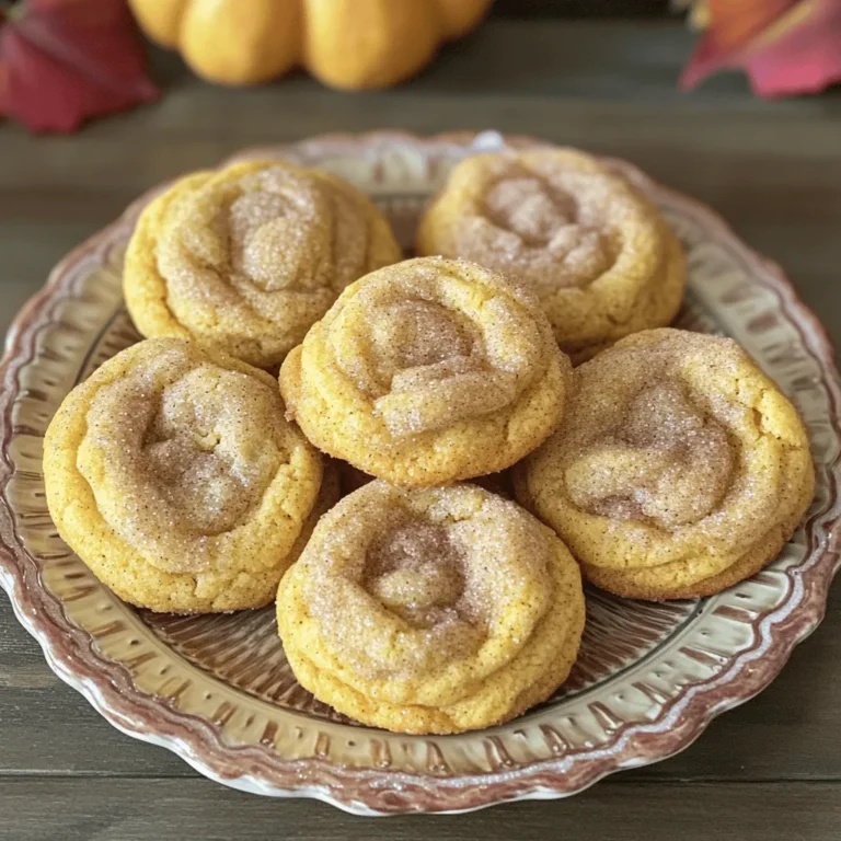 Für diese Kürbisgewürz Snickerdoodle Kekse brauchst du: - 1 Tasse ungesalzene Butter, weich - 1 Tasse Kristallzucker - 1/2 Tasse brauner Zucker, fest verpackt - 1 großes Ei - 1/4 Tasse Kürbispüree - 1 Teelöffel Vanilleextrakt - 2 3/4 Tassen Weizenmehl - 2 Teelöffel Weinstein - 1 Teelöffel Natron - 1 Teelöffel gemahlener Zimt - 1/2 Teelöffel gemahlene Muskatnuss - 1/2 Teelöffel gemahlener Ingwer - 1/4 Teelöffel Salz - 1/4 Tasse Kristallzucker (zum Wenden) - 1 Esslöffel gemahlener Zimt (zum Wenden) Kürbispüree ist der Star in diesem Rezept. Es bringt Feuchtigkeit und einen tollen Geschmack. Du kannst frisches Kürbispüree verwenden oder das aus der Dose. Achte darauf, dass du kein Kürbiskuchenfüllung nimmst, da diese schon gewürzt ist. Das Rezept braucht die richtige Menge an Gewürzen. Wenn du frische Gewürze verwendest, können die Kekse noch aromatischer werden. Besonders frischer Zimt und Muskatnuss verleihen einen intensiveren Geschmack. Um die besten Kekse zu backen, ist das genaue Messen der Zutaten wichtig. Ich empfehle, die Butter weich zu lassen, aber nicht geschmolzen. So bekommt der Teig die richtige Konsistenz. Für das Mehl benutze einen Messbecher. Fülle den Becher nicht direkt aus der Packung, sondern schöpfe das Mehl mit einem Löffel hinein. Dann mit einem Messer abstreifen. Das sorgt für die richtige Menge. Die Zucker- und Gewürzmischung zum Wenden sollte gut vermischt werden. So schmecken die Kekse gleichmäßig nach Zimt und Zucker. Mit diesen Tipps wirst du die perfekten Kürbisgewürz Snickerdoodle Kekse backen! Heize deinen Ofen auf 175°C (350°F) vor. Nimm zwei Backbleche und lege sie mit Backpapier aus. Das sorgt dafür, dass die Kekse nicht ankleben. In einer großen Schüssel gib die weiche Butter, den Kristallzucker und den braunen Zucker hinein. Mit einem Handmixer oder einer Küchenmaschine schlage die Mischung, bis sie hell und fluffig ist. Das dauert etwa 3-4 Minuten. Diese Schritte sind wichtig, um die richtige Textur zu bekommen. In einer separaten Schüssel vermische das Weizenmehl, den Weinstein, das Natron, den gemahlenen Zimt, die Muskatnuss, den Ingwer und das Salz. Rühre gut um, damit alles gleichmäßig verteilt ist. Füge dann die trockenen Zutaten vorsichtig zur feuchten Mischung hinzu. Rühre, bis alles gerade so kombiniert ist. Übermische den Teig nicht, damit die Kekse zart bleiben. Nimm eine kleine Schüssel und mische 1/4 Tasse Kristallzucker mit 1 Esslöffel gemahlenem Zimt. Verwende einen Eisportionierer oder einen Esslöffel, um kleine Portionen des Teigs abzunehmen. Forme sie zu Kugeln und wälze jede Kugel in der Zimt-Zucker-Mischung. Achte darauf, dass sie gleichmäßig bedeckt sind. Lege die beschichteten Teigkugeln auf die Backbleche, mit etwa 5 cm Abstand. Backe die Kekse für 10-12 Minuten. Sie sind fertig, wenn die Ränder leicht goldbraun sind, während die Mitte weich bleibt. Lass die Kekse 5 Minuten abkühlen, bevor du sie auf ein Kuchengitter legst, damit sie vollständig abkühlen. Um die perfekte Konsistenz für Ihre Kürbisgewürz Snickerdoodle Kekse zu erreichen, gibt es einige einfache Tricks. Achten Sie darauf, die Butter wirklich weich, aber nicht geschmolzen zu verwenden. Weiche Butter vermischt sich gut mit Zucker und sorgt für luftige Kekse. Eine Mischung aus Kristall- und braunem Zucker gibt Ihnen die perfekte Balance zwischen Süße und Feuchtigkeit. Wenn Sie den Teig zusammenrühren, mischen Sie ihn nur so lange, bis alles gut verbunden ist. Übermischen kann die Kekse hart machen. Lassen Sie den Teig zudem für etwa 10 Minuten im Kühlschrank ruhen. Dies hilft, die Kekse gleichmäßig zu backen und verhindert, dass sie auseinanderlaufen. Die Backzeit ist entscheidend für die richtige Textur. Backen Sie die Kekse bei 175°C für 10-12 Minuten. Achten Sie darauf, dass die Ränder goldbraun, die Mitte jedoch weich bleibt. So erhalten Sie das beste Ergebnis. Lassen Sie die Kekse nach dem Backen auf dem Blech ruhen. Dadurch können sie etwas fester werden, bevor Sie sie auf ein Kuchengitter legen. Verwenden Sie zwei Backbleche, um eine gleichmäßige Hitzeverteilung zu gewährleisten. Wechseln Sie die Bleche in der Mitte der Backzeit, falls Ihr Ofen nicht gleichmäßig heizt. Frische Gewürze bringen mehr Geschmack in Ihre Kekse als fertige Mischungen. Zimt, Muskatnuss und Ingwer sind leicht zu finden und machen einen großen Unterschied. Mahlen Sie die Gewürze selbst, wenn möglich. Dies gibt Ihren Keksen ein intensiveres Aroma. Wenn Sie eine Gewürzmischung verwenden, testen Sie die Qualität. Manchmal sind sie nicht so frisch und können den Geschmack beeinträchtigen. Für den besten Geschmack empfehle ich, frische Gewürze zu verwenden. {{image_4}} Wenn du glutenfreie Kekse magst, gibt es tolle Alternativen. Verwende einfach glutenfreies Mehl. Achte darauf, dass es eine Mischung ist, die gut funktioniert. Du kannst auch Mandelmehl oder Kokosmehl probieren. Die Konsistenz könnte sich leicht ändern, also experimentiere mit den Mengen. Kürbisgewürz ist klasse, aber du kannst auch andere Gewürze nutzen. Probiere Kardamom, Nelken oder Anis für einen neuen Geschmack. Ein Hauch von Pfeffer kann auch spannend sein. Mische die Gewürze nach deinem Geschmack. So machst du die Kekse einzigartig und ganz nach deinen Vorlieben. Füge Schokoladenstückchen hinzu, um die Kekse noch besser zu machen. Dunkle Schokolade passt gut zu den warmen Gewürzen. Du kannst auch Nüsse wie Walnüsse oder Pecannüsse verwenden. Die knusprige Textur bringt einen tollen Kontrast. Überlege, was dir am besten schmeckt, und passe das Rezept an. Ich empfehle, die Kürbisgewürz Snickerdoodle Kekse bei Raumtemperatur zu lagern. Legen Sie die Kekse in einen luftdichten Behälter. So bleiben sie frisch und weich. Wenn Sie die Kekse in den Kühlschrank stellen, können sie etwas fester werden. Der Geschmack bleibt zwar gut, aber die Textur ändert sich leicht. Um die Kekse länger haltbar zu machen, können Sie sie einfrieren. Lassen Sie die Kekse zuerst vollständig abkühlen. Legen Sie sie dann in einen gefrierfesten Beutel oder Behälter. Achten Sie darauf, dass die Kekse nicht zusammenkleben. So bleiben sie für etwa drei Monate frisch. Zum Auftauen lassen Sie sie einfach bei Raumtemperatur stehen. Diese Kekse sind etwa eine Woche haltbar, wenn Sie sie bei Raumtemperatur aufbewahren. Das ist ähnlich wie bei vielen anderen Keksrezepten. Im Kühlschrank halten sie sogar bis zu zwei Wochen. Im Vergleich zu anderen Rezepten mit frischen Zutaten, wie Obstkeksen, sind sie stabiler. Die Kombination aus Butter und Zucker sorgt dafür, dass sie lange frisch bleiben. Die Kekse bleiben frisch für etwa eine Woche. Lagere sie in einem luftdichten Behälter. So bleiben sie weich und lecker. Du kannst sie auch im Kühlschrank aufbewahren. Das verlängert die Haltbarkeit auf bis zu zwei Wochen. Wenn du sie länger aufbewahren möchtest, friere sie ein. So halten sie bis zu drei Monate. Ja, du kannst das Kürbispüree durch Apfelmus oder einen anderen Fruchtpüree ersetzen. Das gibt den Keksen eine andere, aber leckere Note. Wenn du das Kürbispüree weglässt, verringere die Flüssigkeit im Rezept. Dies hilft, die Konsistenz der Kekse zu bewahren. Du kannst auch einen anderen Kürbis verwenden, wie Butternut oder Hokkaido. Um die Süße zu reduzieren, verringere den Zucker. Du kannst den Kristallzucker um ein Viertel Tasse reduzieren. Auch der braune Zucker kann reduziert werden. Das gibt den Keksen immer noch einen guten Geschmack. Du kannst auch weniger Zimt-Zucker für die äußere Schicht verwenden. Achte darauf, dass die Kekse trotzdem lecker bleiben. Falls du Zutaten übrig hast, kannst du sie in anderen Rezepten verwenden. Das Kürbispüree passt gut in Muffins oder Pancakes. Auch die Gewürze sind toll in Haferflocken oder in Joghurt. Wenn du Zucker übrig hast, nutze ihn für dein nächstes Backprojekt oder für Tee. So sparst du und machst mehr aus deinen Zutaten. Zusammenfassend haben wir die Zutaten für die Kürbisgewürz-Snickerdoodle-Kekse behandelt. Ich habe dir gezeigt, wie du sie perfekt zubereitest und einige nützliche Tipps gegeben. Denk daran, Variationen auszuprobieren, um deine Kekse einzigartig zu machen. Achte auf die Lagerung, damit sie frisch bleiben. Mit diesen Informationen kannst du jetzt großartige Kekse backen, die jeder lieben wird. Dein Erfolg in der Küche beginnt hier!