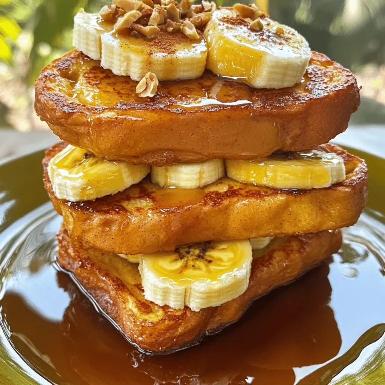 Um diesen leckeren Erdnussbutter-Bananen-Toast zu machen, brauchst du einige einfache Zutaten: - 4 Scheiben Vollkornbrot - 2 reife Bananen, in Scheiben geschnitten - 1/4 Tasse cremige Erdnussbutter - 2 große Eier - 1/2 Tasse Milch (tierisch oder pflanzlich) - 1 Teelöffel Vanilleextrakt - 1 Teelöffel Zimt - 1 Esslöffel Ahornsirup (plus extra zum Servieren) - Eine Prise Salz - Butter oder Öl zum Braten Diese Zutaten geben deinem Toast die richtige Süße und den perfekten Crunch. Die Auswahl des Brotes ist wichtig. Vollkornbrot ist ideal für diesen Toast. Es hat mehr Ballaststoffe und gibt dir mehr Energie. Du kannst auch ein anderes Brot verwenden, wie Weißbrot oder Gluten-freies Brot. Achte darauf, dass es frisch ist. Frisches Brot macht den Toast besser. Falls du eine spezielle Diät hast, gibt es tolle Ersatzprodukte. Für vegane Optionen kannst du die Eier durch Chia- oder Leinsamen ersetzen. Nimm 1 Esslöffel Chiasamen oder Leinsamen und mische es mit 3 Esslöffeln Wasser. Lass es kurz stehen, bis es geliert. Für Milch kannst du jede pflanzliche Milch benutzen, wie Mandel- oder Hafermilch. Erdnussbutter kann durch Mandelnussbutter ersetzt werden, falls nötig. Zuerst nehme ich eine große Rührschüssel. Ich schlage zwei Eier hinein. Dann gebe ich eine halbe Tasse Milch dazu. Du kannst tierische oder pflanzliche Milch nutzen. Jetzt füge ich einen Teelöffel Vanilleextrakt hinzu. Das gibt einen tollen Geschmack. Ein Teelöffel Zimt kommt auch dazu. Zimt macht alles besser! Ich süße die Mischung mit einem Esslöffel Ahornsirup. Eine Prise Salz sorgt für den perfekten Kontrast. Ich verrühre alles gut, bis es schön cremig ist. Nun nehme ich vier Scheiben Vollkornbrot. Auf zwei Scheiben verteile ich eine dicke Schicht Erdnussbutter. Es sollte genug sein, um die ganze Scheibe zu bedecken. Dann schneide ich zwei reife Bananen in Scheiben. Diese lege ich gleichmäßig auf die Erdnussbutter. Die anderen beiden Brotscheiben lege ich oben drauf. So entstehen zwei leckere Erdnussbutter-Bananen-Sandwiches. Jetzt erhitze ich eine Pfanne bei mittlerer Hitze. Ich gebe etwas Butter oder Öl hinein, damit nichts kleben bleibt. Jedes Sandwich tauche ich in die Eiermischung. Ich achte darauf, dass beide Seiten gut getränkt sind, aber nicht zu weich werden. Dann lege ich die Sandwiches in die Pfanne. Ich brate sie 3 bis 4 Minuten auf jeder Seite. Sie sollten goldbraun und knusprig sein. Nach dem Braten nehme ich sie vom Herd und schneide jedes Sandwich in der Mitte durch. Serviere sie warm mit extra Ahornsirup und einer Prise Zimt oben drauf. Um deinen Erdnussbutter-Bananen-Toast noch besser zu machen, kannst du einige Dinge ausprobieren. Füge einen Hauch von Honig hinzu, um die Süße zu steigern. Du kannst auch etwas Kakao oder Schokoladenstückchen für einen schokoladigen Kick hinzufügen. Eine Prise Muskatnuss kann den Geschmack ebenfalls aufpeppen. Wenn du es gerne würzig magst, probiere eine Prise Cayennepfeffer in der Eiermischung. Ein häufiger Fehler ist, die Sandwiches zu lange in der Eiermischung zu lassen. Sie werden dann zu weich. Tauche sie schnell ein, um die perfekte Konsistenz zu erreichen. Achte darauf, die Pfanne nicht zu heiß werden zu lassen. Zu hohe Hitze kann dazu führen, dass die Außenseite brennt, während das Innere noch roh bleibt. Verwende auch genug Butter oder Öl, um das Ankleben zu verhindern. Serviere deinen Erdnussbutter-Bananen-Toast mit frischen Früchten wie Erdbeeren oder Blaubeeren. Diese sorgen für eine frische Note. Ein Glas Milch oder ein cremiger Joghurt sind tolle Begleiter. Du kannst auch einen Schuss Ahornsirup darüber geben, um es süßer zu machen. Eine Tasse Kaffee oder Tee passt perfekt zu diesem leckeren Frühstück. {{image_4}} Für eine vegane Version brauchst du keine Eier oder Milch. Ersetze die Eier mit einer Mischung aus 1 Esslöffel Leinsamen und 2,5 Esslöffeln Wasser. Lass es 5 Minuten stehen, bis es dick wird. Für die Milch kannst du Pflanzenmilch wie Mandel- oder Hafermilch verwenden. Diese Änderungen machen das Rezept einfach und lecker für Veganer. Erdnussbutter ist großartig, aber du kannst auch andere Nussbuttern verwenden. Mandelbutter gibt einen süßen, nussigen Geschmack. Cashewbutter ist cremig und mild. Du kannst sogar Sonnenblumenkernbutter für eine nussfreie Option nehmen. Probiere verschiedene Nussbutter aus, um deinen Favoriten zu finden. Früchte bringen Frische und Geschmack in dein Gericht. Du kannst Beeren wie Himbeeren oder Erdbeeren hinzufügen. Apfelscheiben sind eine tolle Option für einen süßen Crunch. Auch Pfirsiche oder Kiwis passen gut dazu. Diese Früchte machen dein Frühstück bunt und gesund. Experimentiere mit verschiedenen Früchten und finde deine perfekte Kombination. Wenn du Reste von deinem Erdnussbutter-Bananen-Toast hast, bewahre sie im Kühlschrank auf. Lege die Toaststücke in einen luftdichten Behälter. So bleiben sie frisch. Du kannst auch Backpapier zwischen die Scheiben legen, damit sie nicht zusammenkleben. Das verhindert, dass der Toast matschig wird. Um den Toast wieder knusprig zu machen, benutze eine Pfanne oder einen Toaster. Erhitze die Pfanne bei mittlerer Hitze. Lege die Toaststücke in die Pfanne, ohne Öl oder Butter hinzuzufügen. Brate sie für 2-3 Minuten auf jeder Seite. Wenn du einen Toaster verwendest, achte darauf, dass der Toast nicht verbrennt. Im Kühlschrank bleibt der Erdnussbutter-Bananen-Toast etwa 2-3 Tage frisch. Wenn du ihn länger aufbewahren möchtest, friere ihn ein. Wickel die Toaststücke in Frischhaltefolie und lege sie in einen Gefrierbeutel. So bleibt der Toast bis zu 2 Monate haltbar. Wenn du ihn essen möchtest, tau ihn einfach im Kühlschrank auf, bevor du ihn aufwärmst. Um Erdnussbutter-Bananen-Toast ohne Eier zuzubereiten, verwenden Sie eine Mischung aus ungesüßtem Apfelmus oder einer Banane. Ein Viertel Tasse Apfelmus ersetzt ein Ei. Mischen Sie das Apfelmus mit der Milch, Vanille und Zimt. Dann folgen Sie dem Rezept wie gewohnt. So bleibt der Toast lecker und weich. Dieses Rezept ist nicht automatisch glutenfrei, da Vollkornbrot Gluten enthält. Um es glutenfrei zu machen, wählen Sie glutenfreies Brot. Überprüfen Sie die Zutatenliste, um sicherzustellen, dass es keine versteckten Glutenquellen gibt. Damit bleibt Ihr Frühstück köstlich und für jeden geeignet. Um mehr Portionen zu machen, verdoppeln oder verdreifachen Sie einfach die Zutaten. Hier ist eine einfache Methode: Für jede zusätzliche Portion fügen Sie zwei Scheiben Brot, eine Banane und mehr Erdnussbutter hinzu. Passen Sie auch die Eier und die Milch entsprechend an. So können Sie viele Gäste glücklich machen! Erdnussbutter-Bananen-Toast ist einfach zuzubereiten und schmeckt lecker. Du kannst mit verschiedenen Brotsorten und Nussbuttern experimentieren. Achte auf die Tipps, um häufige Fehler zu vermeiden und die richtigen Ersatzprodukte zu wählen. Die Aufbewahrung ist leicht, und das Toast bleibt lange frisch. Nutze diese Rezepte und Variationen. So wirst du immer wieder neue Geschmackserlebnisse entdecken!