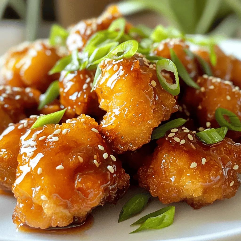 - 450g Hähnchenbrust - 60ml Honig - 45ml Sojasauce (reduzierter Natriumgehalt) - 3 Knoblauchzehen - 1 Esslöffel frischer Ingwer - 1 Esslöffel Sesamöl - 1/2 Teelöffel rote Pfefferflocken - 30g Maisstärke - 1 Esslöffel Pflanzenöl - 2 Esslöffel Sesamkörner - 2 Frühlingszwiebeln Wenn du kein Hähnchen magst, kannst du Tofu verwenden. Tofu nimmt die Marinade gut auf. Für eine vegane Option nutze Honigersatz wie Agavendicksaft. Wenn du weniger Salz brauchst, nimm Tamari statt Sojasauce. Um mehr Geschmack zu bekommen, füge etwas Honig-Senf hinzu. Er gibt eine schöne Süße und Schärfe. Auch ein Spritzer Limettensaft kann die Aromen verbessern. Für mehr Tiefe sind acht Gewürze wie Kreuzkümmel oder Paprika toll. Sie verleihen dem Gericht einen besonderen Kick. Zuerst müssen wir das Hähnchen marinieren. Du nimmst eine Schüssel und gibst dort Honig, Sojasauce, gehackten Knoblauch, geriebenen Ingwer und Sesamöl hinein. Wenn du magst, füge die roten Pfefferflocken hinzu. Das gibt einen kleinen Kick. Rühre alles gut um. Jetzt kommt das Hähnchen. Lege die Hähnchenstücke in die Marinade. Stelle sicher, dass sie gut bedeckt sind. Decke die Schüssel ab und stelle sie für mindestens 30 Minuten in den Kühlschrank. So zieht der Geschmack gut ein. Nach der Marinierzeit geht es weiter. Nimm eine separate Schüssel und gib die Maisstärke hinein. Nimm die marinierten Hähnchenstücke heraus. Lass die überschüssige Marinade abtropfen. Jetzt wälze jedes Stück in der Maisstärke. Das macht die Bites schön knusprig. Lege sie auf einen Teller, während du das Öl erhitzt. Jetzt erhitzt du das Pflanzenöl in einer großen Pfanne. Stelle die Hitze auf mittel bis hoch. Wenn das Öl heiß ist, lege die Hähnchen-Bites vorsichtig in die Pfanne. Achte darauf, dass sie in einer einzigen Schicht liegen. Wenn du zu viele auf einmal machst, wird es schwerer, sie knusprig zu braten. Brate die Bites 4-6 Minuten lang. Wende sie gelegentlich, bis sie goldbraun und durchgegart sind. Nimm sie dann auf einen Teller mit Küchenpapier, um das überschüssige Öl zu entfernen. Um das Hähnchen perfekt zu garen, achte auf die Temperatur. Brate die Bites für 4-6 Minuten. Sie sollten goldbraun und knusprig sein. Verwende ein Fleischthermometer, um sicherzustellen, dass das Hähnchen mindestens 75°C erreicht. So bleibt das Fleisch saftig und zart. Für extra knusprige Bites, wälze die Hähnchenstücke in Maisstärke. Diese gibt eine schöne Textur. Achte darauf, dass du die Stücke gut abtropfen lässt, bevor du sie brätst. Das Öl sollte heiß genug sein, um sofort zu brutzeln, wenn das Hähnchen hineinkommt. So bleibt die Panade perfekt. Um das Ankleben zu verhindern, verwende eine gut beschichtete Pfanne. Erhitze das Öl gut, bevor du das Hähnchen hinzufügst. Lege die Bites in einer einzigen Schicht in die Pfanne und vermeide Überfüllung. Wenn du sie zu früh wendest, können sie anhaften. Lass sie einfach in Ruhe, bis sie goldbraun sind. {{image_4}} Um deine Hähnchen-Bites aufregender zu machen, füge Gemüse hinzu. Brokkoli, Paprika und Karotten passen gut. Diese Gemüse geben Farbe und Nährstoffe. Du kannst sie einfach in die Pfanne geben, während du das Hähnchen brätst. Achte darauf, dass das Gemüse nicht zu weich wird. Es sollte knackig bleiben. So hast du eine leckere Mischung aus Hähnchen und Gemüse. Wenn du es schärfer magst, probiere mehr rote Pfefferflocken. Du kannst auch frische Chili hinzufügen. Schneide sie klein und füge sie zur Marinade hinzu. Ein Teelöffel Sriracha kann auch gut passen. Diese Zutaten bringen einen Kick in die Bites. Achte darauf, die Schärfe langsam zu steigern. So kannst du den perfekten Geschmack finden. Für eine glutenfreie Version, benutze Tamari anstelle von Sojasauce. Es schmeckt ähnlich und ist glutenfrei. Du kannst auch Maisstärke verwenden, um die Bites knusprig zu machen. Achte darauf, dass alle Zutaten glutenfrei sind. So kannst du alle Bites genießen, ohne dir Sorgen zu machen. Wenn du einige Bites übrig hast, lege sie in einen luftdichten Behälter. Das hält sie frisch. Du kannst sie auch in eine Schüssel mit Deckel geben. Stelle sicher, dass sie gut abgekühlt sind, bevor du sie wegstellst. So bleiben sie länger lecker. Um die Bites wieder warm zu machen, benutze eine Pfanne. Erhitze sie bei mittlerer Hitze für etwa 5 Minuten. Du kannst auch den Ofen nutzen. Lege die Bites auf ein Blech und wärme sie bei 180 Grad Celsius für 10 Minuten. So bleiben sie knusprig. Mikrowellen sind auch eine Option, aber sie können die Bites weich machen. Die Bites sind im Kühlschrank etwa 3 bis 4 Tage haltbar. Du kannst sie auch einfrieren. Lege sie dazu in einen Gefrierbeutel. Im Gefrierfach halten sie bis zu 3 Monate. Wenn du sie auftauen willst, lege sie einfach über Nacht in den Kühlschrank. So bleiben sie schmackhaft und frisch. Mariniere die Hähnchen-Bites mindestens 30 Minuten. So zieht der Geschmack gut ein. Wenn du mehr Zeit hast, lasse sie bis zu 2 Stunden marinieren. Je länger sie marinieren, desto besser wird der Geschmack. Ja, du kannst die Marinade im Voraus zubereiten. Mische Honig, Sojasauce, Knoblauch, Ingwer und Sesamöl. Bewahre die Marinade in einem verschlossenen Behälter im Kühlschrank auf. So sparst du Zeit, wenn du das Gericht zubereiten möchtest. Zu den Hähnchen-Bites passen viele Beilagen. Serviere sie mit Reis oder gebratenem Gemüse. Auch ein frischer Salat ist eine gute Wahl. So hast du eine ausgewogene Mahlzeit. Ja, du kannst die Hähnchen-Bites auch im Ofen zubereiten. Heize den Ofen auf 200 Grad vor. Lege die Bites auf ein Backblech und backe sie 20-25 Minuten. Wende sie nach der Hälfte der Zeit, damit sie gleichmäßig garen. In diesem Blogbeitrag haben wir die besten Zutaten für köstliche Hähnchen-Bites festgestellt. Sie helfen dir, den perfekten Geschmack zu erreichen. Ich habe dir Tipps gegeben, wie du die Bites knusprig machst und mit Ideen für Variationen ergänzt. Denk daran, dass du auch aufbewahrte Reste kreativ verwenden kannst. Probiere die verschiedenen Möglichkeiten aus und finde deinen Favoriten. Viel Spaß beim Kochen!