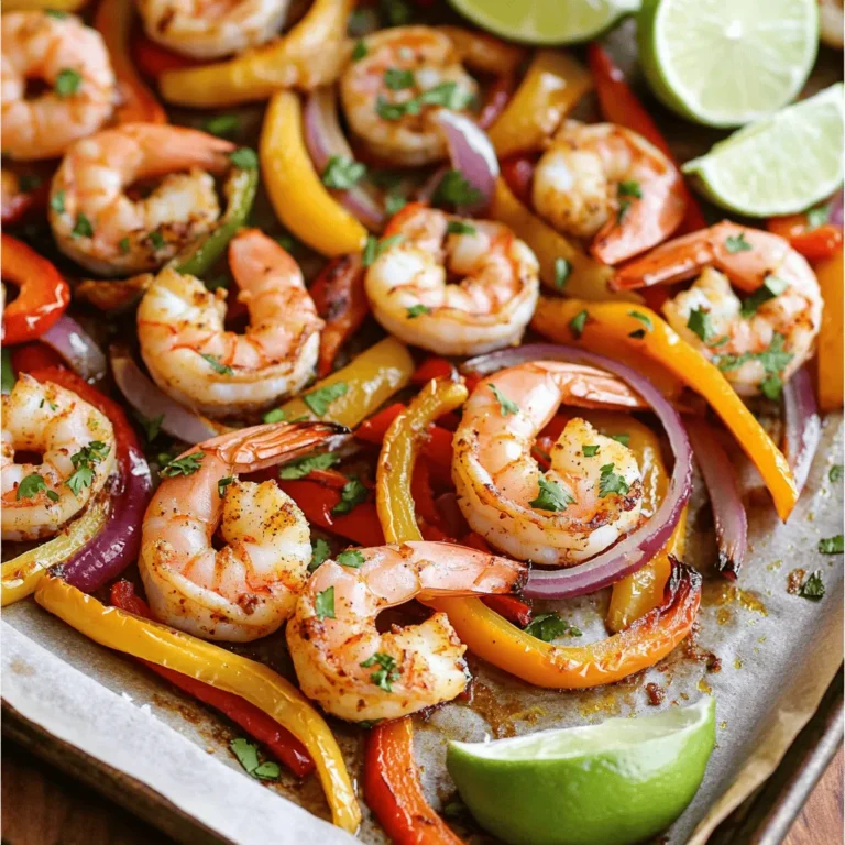 Für dieses Rezept brauchst du einige frische Zutaten: - 450 g große Garnelen, geschält und entdarmt - 1 rote Paprika, in Streifen geschnitten - 1 gelbe Paprika, in Streifen geschnitten - 1 rote Zwiebel, in Scheiben geschnitten Die Garnelen sind der Star hier. Sie bringen den frischen Meeresgeschmack. Die Paprika und die Zwiebel fügen Farbe und Süße hinzu. Diese Mischung sorgt für einen tollen Crunch. Die richtige Marinade macht den Unterschied. Hier sind die Gewürze, die du brauchst: - 3 Esslöffel Olivenöl - 2 Esslöffel Chilipulver - 1 Teelöffel Kreuzkümmel - 1 Teelöffel Knoblauchpulver - Saft von 2 Limetten - Salz und Pfeffer nach Geschmack Die Kombination aus Limettensaft und Gewürzen gibt dem Gericht einen spritzigen Kick. Chilipulver sorgt für die Schärfe, während Kreuzkümmel einen warmen, erdigen Geschmack bringt. Mische alles gut, damit jede Zutat den Geschmack aufnimmt. Serviere die Fajitas in warmen Tortillas. Hier sind einige Garnituren, die du hinzufügen kannst: - Frischer Koriander, gehackt - Limettenviertel Der frische Koriander hebt das Gericht hervor. Limettenviertel sorgen für zusätzlichen saftigen Geschmack. Du kannst auch Avocado oder Salsa dazugeben, um das Ganze noch köstlicher zu machen. Heizen Sie den Ofen auf 200°C vor. Nehmen Sie ein großes Backblech und legen Sie es mit Backpapier aus. Das macht die Reinigung einfacher. Während der Ofen vorheizt, schneiden Sie das Gemüse. Nehmen Sie die rote und gelbe Paprika und schneiden Sie sie in Streifen. Schneiden Sie auch die rote Zwiebel in Scheiben. Diese frischen Zutaten bringen Farbe und Geschmack in Ihr Gericht. In einer großen Schüssel vermengen Sie die Garnelen mit dem geschnittenen Gemüse. Fügen Sie 3 Esslöffel Olivenöl hinzu. Geben Sie 2 Esslöffel Chilipulver, 1 Teelöffel Kreuzkümmel und 1 Teelöffel Knoblauchpulver dazu. Pressen Sie den Saft von 2 Limetten hinein. Salzen und pfeffern Sie nach Geschmack. Mischen Sie alles gut durch. Achten Sie darauf, dass jede Garnele und jedes Stück Gemüse gut mit der Marinade bedeckt sind. Lassen Sie die Mischung für ein paar Minuten ruhen. So nehmen die Garnelen und das Gemüse die Aromen besser auf. Verteilen Sie die Mischung gleichmäßig auf dem Backblech. Achten Sie darauf, dass alles in einer einzigen Schicht liegt. Das sorgt für gleichmäßiges Garen. Stellen Sie das Blech in den vorgeheizten Ofen. Backen Sie die Fajitas für 10 bis 12 Minuten. Die Garnelen sollten rosa und undurchsichtig sein. Das Gemüse bleibt zart, aber knackig. Nehmen Sie das Blech nach der Backzeit heraus. Lassen Sie es kurz abkühlen, bevor Sie die Fajitas servieren. Füllen Sie die Mischung in warme Tortillas und garnieren Sie sie mit frischem Koriander. Servieren Sie das Gericht mit Limettenvierteln an der Seite. Wählen Sie große, frische Garnelen. Achten Sie auf eine feste Textur. Diese Garnelen sollten einen milden, frischen Geruch haben. Vermeiden Sie Garnelen mit einem starken Fischgeruch. Wenn möglich, kaufen Sie Garnelen vom Fischmarkt oder einem vertrauenswürdigen Händler. Überprüfen Sie die Größe. Garnelen mit einer Größe von 16/20 eignen sich gut für Fajitas. Backen Sie die Fajitas bei 200 °C (400 °F). Diese Temperatur sorgt für gleichmäßiges Garen. Backen Sie die Mischung für 10-12 Minuten. Achten Sie darauf, dass die Garnelen rosa und undurchsichtig sind. Das Gemüse sollte zart, aber knackig sein. Überbacken Sie die Fajitas nicht, da sie sonst trocken werden. Schneiden Sie das Gemüse gleichmäßig. So garen alle Stücke gleichmäßig. Verwenden Sie frisches Gemüse für den besten Geschmack. Paprika und Zwiebeln eignen sich hervorragend. Achten Sie darauf, das Gemüse nicht zu lange zu backen. Es sollte knackig bleiben und nicht matschig werden. Wenn Sie mehr Farbe wünschen, fügen Sie zusätzliches Gemüse hinzu. {{image_4}} Wenn Sie eine vegetarische Option wollen, sind diese Fajitas leicht anpassbar. Verwenden Sie Tofu oder Tempeh anstelle von Garnelen. Schneiden Sie den Tofu in Würfel und marinieren Sie ihn wie die Garnelen. Gemüse wie Zucchini oder Auberginen geben auch tollen Geschmack. Diese Zutaten brauchen etwas mehr Zeit im Ofen, bis sie zart sind. Möchten Sie es schärfer? Fügen Sie frische Chilis hinzu, um mehr Hitze zu erzeugen. Jalapeños oder Serrano-Chilis passen gut zu diesem Gericht. Schneiden Sie die Chilis in Ringe und mischen Sie sie mit den Garnelen und dem Gemüse. Achten Sie darauf, die Schärfe zu probieren, damit es nicht zu scharf wird. Die Beilagen und Toppings für Ihre Fajitas sind anpassbar. Sie können frische Avocado, Guacamole oder saure Sahne hinzufügen. Auch Salsa oder Pico de Gallo bringen frische Aromen. Verwenden Sie frischen Koriander als Garnitur für einen zusätzlichen Kick. Tortillas können aus Weizen oder Mais sein, je nach Vorliebe. Bewahre die Reste der Fajitas in einem luftdichten Behälter auf. Sie bleiben bis zu drei Tage frisch. Stelle sicher, dass die Mischung gut abgekühlt ist, bevor du sie in den Kühlschrank stellst. So vermeidest du Kondenswasser und matschiges Gemüse. Wenn du die Fajitas länger aufbewahren willst, friere sie ein. Teile die Mischung in Portionen auf. Verwende gefrierfeste Beutel oder Behälter. So bleiben sie bis zu drei Monate haltbar. Wenn du bereit bist, sie zu essen, lasse sie im Kühlschrank über Nacht auftauen. Um die Fajitas wieder aufzuwärmen, nutze eine Pfanne oder den Ofen. In der Pfanne erhitze sie bei mittlerer Hitze. Mische sie gut, damit sie gleichmäßig warm werden. Im Ofen lege sie auf ein Backblech und erhitze sie bei 180°C für etwa 10 Minuten. Achte darauf, dass die Garnelen nicht überkochen. Um Garnelen in einer Pfanne zu machen, erhitze etwas Öl bei mittlerer Hitze. Füge die Garnelen hinzu, wenn das Öl heiß ist. Brate die Garnelen für etwa 2-3 Minuten pro Seite. Sie sind fertig, wenn sie rosa und undurchsichtig sind. Würze sie nach Belieben mit Salz, Pfeffer oder weiteren Gewürzen. Ja, du kannst gefrorene Garnelen verwenden. Stelle sicher, dass du sie zuerst auftauen lässt. Leg sie in kaltes Wasser für etwa 10-15 Minuten oder lasse sie über Nacht im Kühlschrank auftauen. So werden sie gleichmäßig gar und behalten ihre Textur. Für Fajitas sind weiche Tortillas am besten. Du kannst Weizentortillas oder Maistortillas verwenden. Weizentortillas sind weich und flexibel, während Maistortillas einen tollen Geschmack bieten. Wähle nach deinem Geschmack und Vorlieben. Wir haben das Rezept für Sheet-Pan Chili Lime Shrimp Fajitas durchgearbeitet. Sie wissen jetzt, welche Zutaten Sie brauchen und wie Sie sie zubereiten. Die Tipps helfen Ihnen, die besten Garnelen auszuwählen und die perfekte Textur zu erreichen. Denken Sie an Variationen, um das Gericht nach Ihrem Geschmack anzupassen. Lagern Sie die Reste richtig, um die Frische zu bewahren. Mit diesen Informationen steht einem leckeren Gericht nichts mehr im Weg. Viel Spaß beim Kochen und Genießen!