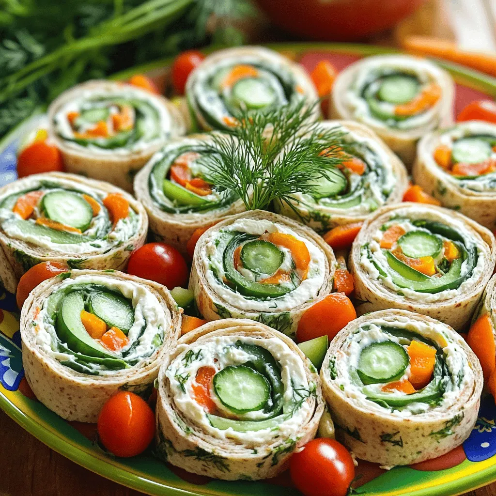 Für die Gemüse-Creme-Käse Pinwheels brauchst du einige frische und einfache Zutaten. Hier ist die Liste: - 4 große Tortillas (Vollkorn oder Spinat) - 225 g Frischkäse, weich gemacht - 1 Teelöffel Knoblauchpulver - 1 Teelöffel getrockneter Dill - 1 Tasse Spinatblätter, gewaschen und getrocknet - 1 Gurke, dünn geschnitten - 1 Paprika (beliebige Farbe), dünn geschnitten - 1 Karotte, gerieben - ½ Tasse Kirschtomaten, geviertelt - Salz und Pfeffer nach Geschmack - Optional: Rote Paprikaflocken für einen zusätzlichen Kick Diese Zutaten machen die Pinwheels frisch, bunt und lecker. Der Frischkäse ist die Basis, die alles zusammenhält. Um den Geschmack zu verbessern, füge einfache Gewürze hinzu. Knoblauchpulver und Dill machen die Füllung aromatisch. Salz und Pfeffer sorgen für den richtigen Geschmack. Wenn du etwas Schärfe magst, probiere rote Paprikaflocken. Sie geben einen kleinen Kick, der gut passt. Die Wahl der Tortillas ist wichtig. Du kannst Vollkorn- oder Spinat-Tortillas verwenden. Vollkorn ist nahrhaft und gibt einen herzhaften Geschmack. Spinat-Tortillas bringen eine schöne grüne Farbe und einen leichten Geschmack mit. Beide Optionen sind lecker und gesund. Wähle die Tortilla, die dir besser gefällt. Beginne mit 225 g weichgemachtem Frischkäse. Füge 1 Teelöffel Knoblauchpulver und 1 Teelöffel Dill hinzu. Mische alles gut in einer Schüssel. Achte darauf, dass die Mischung glatt ist. Du kannst auch Salz und Pfeffer nach Geschmack hinzufügen. Diese Mischung ist die Basis für unsere Pinwheels. Sie gibt den Gerichten einen leckeren Geschmack. Nimm eine Tortilla und lege sie auf eine saubere Fläche. Bestreiche die Tortilla gleichmäßig mit der Frischkäsemischung. Danach verteile eine Schicht Spinatblätter darauf. Lege die dünn geschnittene Gurke, Paprika, geriebene Karotte und geviertelte Kirschtomaten darauf. Wenn du es würziger magst, streue etwas rote Paprikaflocken darüber. Achte darauf, die Füllung gleichmäßig zu verteilen. Roll die Tortilla von einem Ende zum anderen auf. Achte darauf, dass die Füllung gut eingewickelt bleibt. Lege die Rolle mit der Naht nach unten auf ein Brett. Schneide die Rolle in Stücke von etwa 2,5 cm. Wiederhole den Prozess mit den anderen Tortillas. Arrangiere die Pinwheels auf einem Teller und stelle sie für 15 bis 30 Minuten in den Kühlschrank. So können die Aromen besser entfalten. Um die perfekten Pinwheels zu rollen, beginne mit einer Tortilla. Lege sie flach auf ein sauberes Brett. Bestreiche die Tortilla gleichmäßig mit der Frischkäsemischung. Achte darauf, genug Füllung zu verwenden, aber nicht zu viel. Damit bleibt alles fest. Beginne an einem Ende und rolle die Tortilla vorsichtig auf. Drücke sie leicht, damit die Füllung eingeschlossen bleibt. Wenn du das Ende erreichst, drücke es sanft zusammen. Schneide das Pinwheel mit einem scharfen Messer in gleichmäßige Stücke. Halte das Messer zwischen den Schnitten feucht, so bleibt alles schön. Die Füllung für deine Pinwheels ist sehr variabel. Du kannst verschiedene Gemüsesorten verwenden, je nach Saison. Probiere zum Beispiel Zucchini, Avocado oder rote Beete. Wenn du etwas mehr Protein möchtest, füge gekochtes Hähnchen oder Tofu hinzu. Für einen kräftigeren Geschmack kannst du auch Feta oder Käsewürfel verwenden. Sei kreativ! Mische verschiedene Kräuter und Gewürze in die Frischkäsemischung. Ein Hauch von Basilikum oder Oregano bringt frische Aromen. Die Präsentation macht viel aus. Arrange die Pinwheels auf einem bunten Servierteller. Lege sie kreisförmig an, um einen schönen Look zu erzielen. Ein Zweig frischer Petersilie oder Dill verleiht dem Ganzen Farbe. Wenn du möchtest, kannst du die Pinwheels auch auf kleinen Spießen aufstecken. Das sieht toll aus und macht das Essen einfach. Denke daran, die Pinwheels vor dem Servieren etwa 15-30 Minuten im Kühlschrank zu kühlen. So schmecken sie besser! {{image_4}} Wenn du mehr Protein in deine Gartengemüse-Creme-Käse Pinwheels bringen möchtest, gibt es viele einfache Wege. Du kannst zum Beispiel Hähnchenbrust oder Putenbrust verwenden. Diese Hähnchenstücke passen gut zu den frischen Aromen. Dazu kannst du auch Kichererbsen pürieren. Sie geben den Pinwheels einen tollen Biss und sind gesund. Denke auch an Feta-Käse. Er bringt einen salzigen Geschmack. Du kannst ihn einfach zerbröseln und zwischen die Schichten legen. Die Wahl der Gemüsesorten kann einen großen Unterschied machen. Nutze saisonale und lokale Gemüsesorten für mehr Frische. Möhren aus deinem Garten sind knackig und süß. Auch Radieschen sind eine tolle Wahl. Sie geben einen guten Crunch und eine leicht scharfe Note. Wenn du in einer Region mit tollen Paprika und Tomaten lebst, nutze diese. Sie sind saftig und aromatisch. Denke daran, die Farben zu variieren. Bunte Gemüsesorten sehen auf dem Teller fantastisch aus. Falls du glutenfrei essen möchtest, gibt es gute Optionen. Du kannst Reispapier verwenden, um die Pinwheels zu machen. Es ist leicht und hält die Füllung gut. Eine andere Möglichkeit ist, glutenfreie Tortillas zu kaufen. Diese sind in vielen Geschäften erhältlich. Sie schmecken gut und sind einfach zu rollen. Achte darauf, die Zutaten zu überprüfen, um sicherzustellen, dass sie wirklich glutenfrei sind. Mit diesen Variationen kannst du die Pinwheels an deinen Geschmack anpassen. Sie bleiben immer frisch und lecker. Um die Pinwheels frisch zu halten, lege sie in einen luftdichten Behälter. Du kannst auch Frischhaltefolie verwenden, um sie einzuwickeln. So schützt du sie vor Luft und Feuchtigkeit. Halte die Pinwheels immer kühl, damit sie lange frisch bleiben. Die Pinwheels sind im Kühlschrank etwa 3 bis 5 Tage haltbar. Achte darauf, sie in einem geschlossenen Behälter zu lagern. Überprüfe die Pinwheels regelmäßig auf Anzeichen von Verderb. Wenn sie unangenehm riechen oder die Farbe ändern, wirf sie weg. Du kannst die Pinwheels auch einfrieren. Wickele jedes Pinwheel fest in Frischhaltefolie. Lege sie dann in einen Gefrierbeutel. So bleiben sie bis zu 2 Monate frisch. Wenn du sie essen möchtest, lasse sie im Kühlschrank auftauen. Nach dem Auftauen sind sie ideal für einen schnellen Snack. Ja, du kannst die Pinwheels im Voraus machen. Bereite sie bis zu einem Tag vorher vor. Wickel sie fest in Frischhaltefolie ein. Lagere sie im Kühlschrank. Das hält sie frisch und lecker. Vor dem Servieren schneide die Pinwheels in Stücke. So sparst du Zeit, wenn Gäste kommen. Es gibt viele leckere Dips, die gut zu den Pinwheels passen. Hier sind einige Ideen: - Hummus: Dieser Dip ist cremig und gesund. - Joghurt-Dip: Ein frischer Dip mit Kräutern ist toll. - Salsa: Sie bringt eine scharfe Note mit. - Guacamole: Diese Avocado-Creme passt perfekt. Probiere verschiedene Dips aus. So findest du deinen Favoriten. Um die Pinwheels schärfer zu machen, füge rote Paprikaflocken hinzu. Streue sie gleich beim Füllen der Tortillas. Du kannst auch scharfen Senf in die Frischkäsemischung geben. Eine weitere Option ist, Jalapeños oder andere scharfe Paprika zu schneiden. Das gibt den Pinwheels einen extra Kick. Schärfe ist eine tolle Ergänzung für den Geschmack! Gemüse-Creme-Käse Pinwheels sind einfach zuzubereiten und lecker. Wir haben die besten Zutaten, von Tortillas bis Gewürzen, besprochen. Die Schritt-für-Schritt-Anleitung hilft Ihnen, perfekte Pinwheels zu machen. Tipps zur Anpassung machen sie einzigartig und kreativ. Zudem erfahren Sie, wie Sie die Pinwheels richtig lagern können. Denken Sie daran, dass Sie die Füllung nach Ihrem Geschmack ändern können. Genießen Sie Ihre gesunden Snacks!