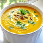 Für die perfekte Kürbissuppe brauchen wir einige Hauptzutaten. Diese Zutaten geben der Suppe ihren wunderbaren Geschmack und ihre Cremigkeit. Hier ist, was du benötigst: - 1 Dose (425 g) Kürbispüree - 1 mittlere Zwiebel, gewürfelt - 2 Knoblauchzehen, fein gehackt - 750 ml Gemüsebrühe - 240 ml Kokosmilch - 2 Esslöffel Olivenöl Das Kürbispüree ist der Star der Suppe. Es bringt die schöne Farbe und den süßen Geschmack. Zwiebel und Knoblauch geben der Suppe Tiefe. Gemüsebrühe sorgt für die Basis und macht sie herzhaft. Die Kokosmilch fügt eine cremige Textur hinzu. Die Gewürze sind entscheidend für den Geschmack. Sie machen die Suppe lebendig und warm. Hier sind die Gewürze, die du hinzufügen solltest: - 1 Teelöffel gemahlener Kreuzkümmel - 1 Teelöffel gemahlener Ingwer - ½ Teelöffel gemahlener Zimt - Salz und Pfeffer nach Geschmack Kreuzkümmel und Ingwer bringen eine besondere Note. Zimt fügt eine süße Wärme hinzu. Salz und Pfeffer helfen, die Aromen zu heben. Du kannst die Gewürze nach deinem Geschmack anpassen. Manchmal mag ich es, der Suppe eine süße Note zu geben. Du kannst auch folgendes hinzufügen: - 1 Esslöffel Ahornsirup (optional für zusätzliche Süße) - Frische Petersilie oder Kürbiskerne zum Garnieren Der Ahornsirup ist eine tolle Wahl, um die Süße zu verstärken. Frische Petersilie bringt Farbe und Frische. Kürbiskerne sorgen für einen schönen Crunch. Diese Extras machen die Suppe noch besser und schöner zum Servieren. Die Zubereitung dieser Suppe ist einfach. Beginne mit 15 Minuten Vorbereitungszeit. Du brauchst folgende Zutaten: - 1 Dose (425 g) Kürbispüree - 1 mittlere Zwiebel, gewürfelt - 2 Knoblauchzehen, fein gehackt - 750 ml Gemüsebrühe - 240 ml Kokosmilch - 1 Teelöffel gemahlener Kreuzkümmel - 1 Teelöffel gemahlener Ingwer - ½ Teelöffel gemahlener Zimt - Salz und Pfeffer nach Geschmack - 2 Esslöffel Olivenöl - 1 Esslöffel Ahornsirup (optional für zusätzliche Süße) - Frische Petersilie oder Kürbiskerne zum Garnieren Erhitze das Olivenöl in einer Pfanne bei mittlerer Hitze. Füge die gewürfelte Zwiebel hinzu. Brate sie an, bis sie glasig ist, etwa 5-6 Minuten. Gib den gehackten Knoblauch dazu und brate ihn eine weitere Minute an. So wird der Knoblauch aromatisch und lecker. Übertrage die sautierten Zwiebeln und den Knoblauch in den Slow Cooker. Füge das Kürbispüree, Gemüsebrühe, Kokosmilch, Kreuzkümmel, Ingwer und Zimt hinzu. Rühre gut um, damit sich alles vermischt. Würze die Mischung mit Salz und Pfeffer. Wenn du eine süßere Note magst, füge den Ahornsirup hinzu. Decke den Slow Cooker ab und stelle ihn auf niedrige Hitze. Lass die Suppe etwa 6 Stunden köcheln. Auf hoher Hitze dauert es nur 3 Stunden. Wenn die Zeit um ist, püriere die Suppe mit einem Stabmixer. Alternativ kannst du die Suppe in Portionen pürieren. Probiere die Suppe und passe die Gewürze nach deinem Geschmack an. Um den Geschmack der Suppe zu verbessern, können Sie verschiedene Zutaten hinzufügen. Ein Schuss Zitronensaft bringt Frische. Weitere Kräuter wie Thymian oder Rosmarin geben mehr Tiefe. Wenn Sie es scharf mögen, fügen Sie etwas Cayennepfeffer hinzu. Experimentieren Sie mit Gewürzen, um Ihre perfekte Mischung zu finden. Frische Zutaten geben mehr Geschmack. Wenn Sie frischen Kürbis verwenden, rösten Sie ihn zuerst. Das verstärkt das Aroma. Dosen-Kürbispüree ist jedoch eine schnelle und einfache Option. Es ist bereits gekocht und bietet eine gleichmäßige Konsistenz. Beide Varianten sind lecker, also wählen Sie, was Ihnen besser gefällt. Wenn die Suppe zu dick ist, fügen Sie mehr Gemüsebrühe oder Kokosmilch hinzu. Mixen Sie die Suppe nach dem Kochen, um eine cremige Textur zu erreichen. Wenn Sie eine stückige Suppe mögen, mixen Sie nur einen Teil. Achten Sie darauf, die Konsistenz nach Ihrem Geschmack zu justieren. {{image_4}} Um die Suppe zu bereichern, füge einfach mehr Gemüse hinzu. Karotten, Sellerie oder Süßkartoffeln passen gut. Diese Gemüsesorten bringen Farbe und Geschmack. Sie sind auch gesund und geben der Suppe mehr Textur. Schneide das Gemüse klein und brate es mit der Zwiebel und dem Knoblauch an. Das macht den Geschmack noch besser. Croutons oder geröstete Nüsse sind tolle Toppings. Sie geben der Suppe einen schönen Crunch. Du kannst einfache Croutons zubereiten, indem du Brot würfelst und es im Ofen röstest. Nüsse wie Mandeln oder Walnüsse sind auch eine gute Wahl. Füge sie vor dem Servieren hinzu, um die perfekte Kombination aus weich und knusprig zu erzielen. Diese Kürbissuppe ist leicht vegan und glutenfrei zu machen. Ersetze die Kokosmilch mit einer anderen pflanzlichen Milch, wie Mandel- oder Hafermilch. Achte darauf, dass die Brühe glutenfrei ist. Du kannst die Gewürze nach deinem Geschmack anpassen. So bleibt die Suppe lecker und für alle geeignet. Um die Kürbissuppe frisch zu halten, bewahren Sie sie in einem luftdichten Behälter auf. Lassen Sie die Suppe zuerst abkühlen. Danach füllen Sie sie in den Behälter. Stellen Sie sicher, dass der Deckel fest schließt, um Luft und Feuchtigkeit fernzuhalten. Im Kühlschrank hält die Suppe bis zu fünf Tage. Wenn Sie die Suppe länger aufbewahren möchten, können Sie sie einfrieren. Teilen Sie die Suppe in Portionen auf. Verwenden Sie gefrierfeste Behälter oder Gefrierbeutel. Achten Sie darauf, etwas Platz im Behälter zu lassen, da die Suppe beim Gefrieren ausdehnt. Im Gefrierfach bleibt die Suppe bis zu drei Monate frisch. Zum Aufwärmen geben Sie die gefrorene oder gekühlte Suppe in einen Topf. Erwärmen Sie die Suppe bei mittlerer Hitze. Rühren Sie regelmäßig um, damit sie gleichmäßig warm wird. Wenn die Suppe zu dick ist, fügen Sie etwas Gemüsebrühe oder Wasser hinzu. Alternativ können Sie die Suppe auch in der Mikrowelle aufwärmen. Verwenden Sie ein mikrowellengeeignetes Gefäß und decken Sie es ab. Erwärmen Sie die Suppe in kurzen Intervallen. Prüfen Sie die Temperatur, bevor Sie sie servieren. Die Kürbissuppe bleibt im Kühlschrank etwa 4-5 Tage frisch. Achten Sie darauf, sie in einem luftdichten Behälter zu lagern. Wenn Sie die Suppe länger aufbewahren möchten, frieren Sie sie ein. Im Gefrierfach hält sie bis zu 3 Monate. Um sie aufzutauen, stellen Sie sie einfach über Nacht in den Kühlschrank. Ja, Sie können frisches Kürbispüree verwenden! Kochen Sie dazu einen Hokkaido-Kürbis oder Butternut-Kürbis. Schneiden Sie den Kürbis in Stücke, kochen Sie ihn weich und pürieren Sie ihn. Frisches Püree hat einen tollen Geschmack. Es kann die Suppe noch leckerer machen. Absolut! Die Kürbissuppe ist mild und hat eine cremige Textur. Kinder lieben die süßen Aromen. Sie können die Gewürze anpassen, um es noch milder zu machen. Fügen Sie etwas mehr Kokosmilch hinzu, um die Suppe noch cremiger zu machen. Die Kürbissuppe ist einfach lecker und vielseitig. Wir haben die Hauptzutaten und Gewürze besprochen. Zudem gab es Tipps, um den Geschmack zu verfeinern. Variationen wie zusätzliche Gemüse und Garnierungen bieten viele Möglichkeiten. Die richtige Lagerung und Aufwärm-Tipps helfen, die Suppe frisch zu halten. Kürbissuppe ist nicht nur nahrhaft, sondern auch ein Genuss für die ganze Familie. Probier es aus, und finde deinen Lieblingsgeschmack!