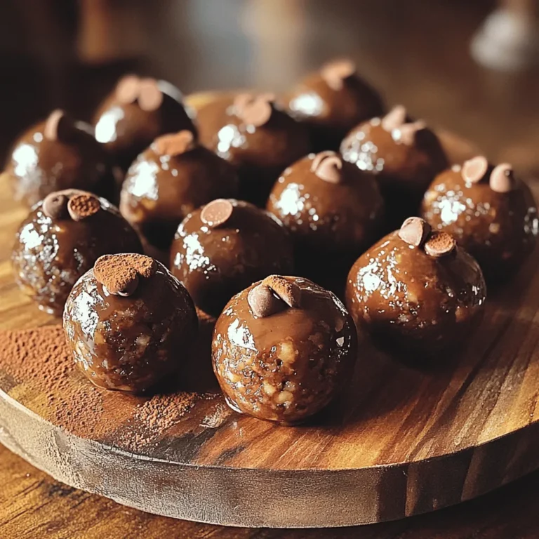 Für die Schokoladen-Espresso-Energie-Bällchen brauchst du folgende Zutaten: - 1 Tasse entsteinte Datteln - 1/2 Tasse Haferflocken - 1/4 Tasse Nussbutter (Mandeln oder Erdnüsse) - 2 Esslöffel ungesüßtes Kakaopulver - 1 Esslöffel fein gemahlenen Espresso oder Instantkaffee - 1/4 Teelöffel Salz - 1/2 Teelöffel Vanilleextrakt - 1/4 Tasse gehackte Zartbitterschokolade oder Schokoladenstückchen - 2 Esslöffel Chiasamen (optional) Diese Zutaten sind nicht nur lecker, sondern auch gesund. Datteln geben dir natürlichen Zucker. Haferflocken sind eine tolle Ballaststoffquelle. Nussbutter bringt gesunde Fette in die Mischung. Kakaopulver und Espresso geben den Bällchen einen tollen Geschmack. Jede Zutat hat ihre Vorteile. Datteln sind reich an Vitaminen und Mineralstoffen. Sie helfen, deinen Energietiegel aufzuladen. Haferflocken unterstützen die Verdauung und halten dich satt. Nussbutter liefert dir Protein und gesunde Fette. Kakaopulver ist voll mit Antioxidantien. Diese schützen deine Zellen. Espresso gibt dir den Koffein-Kick, den du brauchst. Chiasamen sind eine gute Quelle für Omega-3-Fette und Ballaststoffe. Wenn du die besten Zutaten auswählst, achte auf Qualität. Wähle frische Datteln ohne Zuckerzusatz. Haferflocken sollten unverarbeitet und glutenfrei sein, wenn nötig. Nussbutter sollte nur Nüsse und eventuell etwas Salz enthalten. Achte auf ungesüßtes Kakaopulver. So vermeidest du zusätzlichen Zucker. Für den Espresso nimm frische Bohnen oder ein gutes Instantprodukt. Wenn du Chiasamen verwendest, kaufe sie am besten im Bio-Laden. Mit diesen Tipps stellst du sicher, dass deine Energie-Bällchen nicht nur gut schmecken, sondern auch gesund sind. Um die Schokoladen-Espresso-Energie-Bällchen zu machen, brauchst du frische Zutaten. Hier sind die Zutaten, die du brauchst: - 1 Tasse entsteinte Datteln - 1/2 Tasse Haferflocken - 1/4 Tasse Nussbutter (Mandeln oder Erdnüsse) - 2 Esslöffel ungesüßtes Kakaopulver - 1 Esslöffel fein gemahlenen Espresso oder Instantkaffee - 1/4 Teelöffel Salz - 1/2 Teelöffel Vanilleextrakt - 1/4 Tasse gehackte Zartbitterschokolade oder Schokoladenstückchen - 2 Esslöffel Chiasamen (optional) Stelle sicher, dass die Datteln weich sind. Wenn sie hart sind, lege sie in warmes Wasser für 10 Minuten. Das hilft, sie zu rehydrieren. Gib alle Zutaten in die Küchenmaschine. Beginne mit den Datteln, Haferflocken und der Nussbutter. Füge nun das Kakaopulver, den Espresso, das Salz und den Vanilleextrakt hinzu. Mixe die Mischung pulsierend. Du solltest eine klebrige Masse erhalten. Achte darauf, die Schüssel abzukratzen. Falls du Chiasamen verwendest, füge sie jetzt hinzu. Mische die Masse noch ein paar Mal, bis alles gut verbunden ist. Die Mischung sollte zusammenhalten, wenn du sie drückst. Jetzt ist es Zeit, die Schokoladenstückchen hinzuzufügen. Falte sie vorsichtig unter die Masse, damit sie gleichmäßig verteilt sind. Nimm die Mischung mit den Händen und forme kleine Bällchen. Die Bällchen sollten etwa 2,5 cm groß sein. Lege sie auf ein Backblech oder einen Teller, der mit Backpapier ausgelegt ist. Sobald du alle Bällchen geformt hast, stelle sie für mindestens 30 Minuten in den Kühlschrank. Dieser Schritt hilft, die Bällchen fest zu machen. Sie sind jetzt bereit, genossen zu werden! Um beim Machen deiner Schokoladen-Espresso-Energie-Bällchen Fehler zu vermeiden, achte auf die richtige Konsistenz. Wenn die Mischung zu trocken ist, füge etwas Wasser oder mehr Nussbutter hinzu. Wenn sie zu feucht ist, gib mehr Haferflocken dazu. Mixe die Zutaten gut, aber übertreibe es nicht. Zu langes Mischen kann die Bällchen trocken machen. Du kannst die Energie-Bällchen leicht anpassen. Füge verschiedene Nüsse oder Samen hinzu, um die Textur zu verändern. Probiere Koksraspeln für einen tropischen Twist oder Zimt für zusätzlichen Geschmack. Wenn du es süßer magst, füge einen Esslöffel Honig oder Ahornsirup hinzu. Du kannst auch andere Schokoladensorten verwenden, wie weiße Schokolade oder Milchschokolade. Eine Küchenmaschine macht das Mischen einfach. Wenn du keine hast, benutze eine Gabel und eine Schüssel, um die Mischung zu zerdrücken. Ein Eisportionierer hilft, gleichmäßige Bällchen zu formen. Verwende eine Backmatte, wenn du die Bällchen auf ein Blech legst. Das erleichtert das Abziehen nach dem Kühlen. {{image_4}} Du kannst das Grundrezept leicht anpassen. Magst du es fruchtig? Füge einige getrocknete Früchte hinzu, wie Cranberries oder Aprikosen. Für eine nussige Note, probiere Walnüsse oder Pecannüsse. Wenn du es schokoladiger magst, erhöhe die Menge an Zartbitterschokolade. Du kannst auch etwas Kokosraspel hinzufügen, um einen tropischen Touch zu bekommen. Experimentiere mit verschiedenen Kombinationen, um deine perfekte Mischung zu finden. Wenn du vegan bist, ist das Rezept schon vegan. Achte darauf, eine pflanzliche Nussbutter zu wählen. Für eine glutenfreie Option, nutze glutenfreie Haferflocken. Menschen mit Nussallergien können Erdnussbutter durch Sonnenblumenbutter ersetzen. Wenn du zuckerfrei leben möchtest, ersetze die Datteln durch eine andere süße Frucht oder nutze Zuckeralternativen wie Erythrit. Es gibt viele Wege, die Energie-Bällchen an deine Bedürfnisse anzupassen. Im Winter sind Gewürze wie Zimt oder Muskatnuss tolle Ergänzungen. Sie geben den Bällchen Wärme und Tiefe. Im Sommer könntest du die Bällchen mit frischen Beeren kombinieren. Diese bringen eine frische Note und zusätzliche Vitamine. Im Frühjahr, füge Zitronenschale hinzu, um einen spritzigen Geschmack zu erzielen. Im Herbst sind Kürbiskerne oder Kürbispüree eine großartige Ergänzung. So bleibt das Rezept das ganze Jahr über spannend und abwechslungsreich. Um die Schokoladen-Espresso-Energie-Bällchen frisch zu halten, lagere sie in einem luftdichten Behälter. Ein Glasbehälter funktioniert gut. Du kannst auch einen Kunststoffbehälter verwenden. Stelle sicher, dass der Deckel fest schließt. So bleiben die Bällchen weich und lecker. Im Kühlschrank bleiben die Energie-Bällchen etwa eine Woche frisch. Sie sind perfekt für schnelle Snacks. Wenn du sie länger aufbewahren möchtest, friere sie ein. In einem Gefrierbeutel halten sie bis zu drei Monate. Lass sie einfach vor dem Essen etwas auftauen. Für Snacks unterwegs packe die Bällchen in kleine Behälter oder Beutel. So hast du einen gesunden Snack für die Schule oder Arbeit. Verwende wiederverwendbare Beutel, um Abfall zu vermeiden. So kannst du deine Energie-Bällchen überall genießen. Ein Schokoladen-Espresso-Energie-Bällchen hat etwa 100 Kalorien. Die genaue Zahl kann variieren. Sie hängt von der Größe und den Zutaten ab. Diese Snacks sind nahrhaft und geben dir Energie. Sie sind perfekt für einen schnellen Snack. Ja, du kannst die Energie-Bällchen auch ohne Nussbutter machen. Verwende stattdessen Kokosöl oder eine andere pflanzliche Butter. Es wird die Textur leicht verändern. Probiere es aus, um deinen eigenen Geschmack zu finden. Die gesamte Zubereitung dauert etwa 45 Minuten. Du benötigst 15 Minuten zum Mischen und 30 Minuten zum Kühlen. Die Kühlzeit hilft, die Bällchen fest und lecker zu machen. So sind sie bereit für den Genuss! Zusammenfassend haben wir die besten Zutaten für köstliche Schokoladen-Espresso-Energie-Bällchen erkundet. Du hast gelernt, wie man sie richtig zubereitet und welche Tipps helfen, Fehler zu vermeiden. Variationen für unterschiedliche Geschmäcker und die besten Lagerungshinweise waren ebenfalls Thema. Denke daran, diese Energie-Bällchen sind nahrhaft und vielseitig. Experimentiere mit neuen Zutaten, um deinen Snack zu verbessern. Mit diesen Fertigkeiten kannst du jetzt leckere Bällchen zaubern, die gut sind und lecker schmecken.