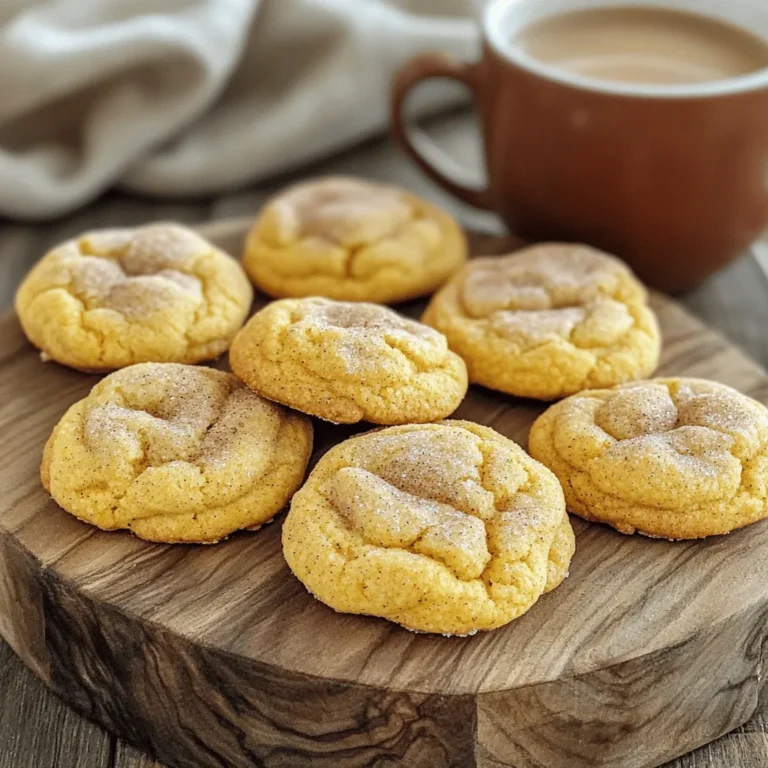 Für die Kürbisgewürz Snickerdoodle Kekse brauchen wir einige wichtige Zutaten. Diese Zutaten sorgen für den tollen Geschmack und die perfekte Textur. Hier sind die Hauptzutaten: - 240 g ungesalzene Butter, weich - 200 g Zucker - 100 g brauner Zucker, gepackt - 240 g Kürbispüree - 2 große Eier - 1 Teelöffel Vanilleextrakt - 400 g Weizenmehl - 1 Teelöffel Natron - 1 Teelöffel Weinstein - 1 Teelöffel gemahlener Zimt - 1/2 Teelöffel gemahlene Muskatnuss - 1/2 Teelöffel gemahlener Ingwer - 1/4 Teelöffel gemahlene Nelken - 1/4 Teelöffel Salz - 100 g Zucker (zum Wälzen) - 2 Teelöffel gemahlener Zimt (zum Wälzen) Die Mengenangaben sind wichtig, um die Kekse richtig zu backen. Hier sind die Maßeinheiten: - Butter: 240 g - Zucker: 200 g - Brauner Zucker: 100 g - Kürbispüree: 240 g - Eier: 2 große - Vanilleextrakt: 1 Teelöffel - Weizenmehl: 400 g - Natron: 1 Teelöffel - Weinstein: 1 Teelöffel - Zimt: 1 Teelöffel - Muskatnuss: 1/2 Teelöffel - Ingwer: 1/2 Teelöffel - Nelken: 1/4 Teelöffel - Salz: 1/4 Teelöffel - Zucker zum Wälzen: 100 g - Zimt zum Wälzen: 2 Teelöffel Einige Zutaten sind besonders wichtig für diese Kekse. Kürbispüree gibt den Keksen ihren einzigartigen Geschmack. Verwenden Sie frisches oder aus der Dose. Achten Sie darauf, dass die Butter weich ist. So lässt sie sich gut mit Zucker vermengen. Natron und Weinstein sind wichtig für die Textur. Sie helfen den Keksen beim Aufgehen und machen sie fluffig. Wenn Sie eine allergische Reaktion haben, können Sie auch glutenfreies Mehl verwenden. Heize deinen Ofen auf 175°C vor. Bereite zwei Backbleche mit Backpapier vor. So bleiben die Kekse nicht kleben. Diese Schritte sind wichtig für ein gutes Ergebnis. Du willst, dass die Kekse gleichmäßig backen und perfekt herauskommen. In einer großen Schüssel, kombiniere die weiche Butter, den Zucker und den braunen Zucker. Schlage die Mischung, bis sie hell und fluffig ist. Füge nun das Kürbispüree, die Eier und den Vanilleextrakt dazu. Mische alles gut, bis der Teig glatt ist. In einer anderen Schüssel vermische das Weizenmehl, Natron, Weinstein, Zimt, Muskatnuss, Ingwer, Nelken und Salz. Diese Mischung bringt die Aromen zusammen. Füge die trockenen Zutaten langsam zur feuchten Mischung hinzu. Rühre vorsichtig, bis alles gerade so vermischt ist. Übermische den Teig nicht. So bleiben die Kekse schön zart. In einer kleinen Schüssel, vermenge 100 g Zucker mit 2 Teelöffeln Zimt. Das gibt den Keksen einen tollen Geschmack. Verwende einen Esslöffel, um Portionen des Teigs abzuheben. Rolle jede Portion in der Zimt-Zucker-Mischung. Jeder Keks sollte gut bedeckt sein. Lege die Teigkugeln auf die vorbereiteten Backbleche. Achte darauf, dass genug Platz zwischen den Keksen ist. Das ist wichtig, damit sie beim Backen nicht zusammenkleben. Backe die Kekse im vorgeheizten Ofen für 10 bis 12 Minuten. Die Ränder sollten fest sein und die Oberseiten leicht rissig aussehen. Nimm die Kekse aus dem Ofen und lasse sie 5 Minuten auf den Backblechen abkühlen. Danach lege sie auf ein Kuchengitter, um vollständig abzukühlen. So bleiben sie knusprig und lecker. Um die perfekte Konsistenz zu erreichen, verwenden Sie weiche Butter. Diese sollte Raumtemperatur haben. Messen Sie die Zutaten genau ab. Zu viel Mehl macht die Kekse trocken. Achten Sie darauf, den Teig nicht zu lange zu rühren. Rühren Sie nur, bis alles gut vermischt ist. Das sorgt für zarte und luftige Kekse. Ein häufiger Fehler ist das Überbacken der Kekse. Achten Sie auf die Backzeit von 10-12 Minuten. Die Kekse sind fertig, wenn die Ränder fest sind. Die Oberseite sollte leicht rissig sein. Lassen Sie die Kekse nach dem Backen nicht zu lange auf dem Blech. Das kann sie hart machen. Kühlen Sie sie rechtzeitig auf einem Kuchengitter ab. Präsentieren Sie die Kekse auf einer schönen Platte. Bestäuben Sie sie mit etwas Zimt-Zucker für den Wow-Effekt. Servieren Sie die Kekse mit einer Tasse Chai oder heißer Schokolade. Fügen Sie ein paar Zimtstangen oder Kürbisstücke zur Dekoration hinzu. Das macht Ihr Dessert noch ansprechender. {{image_4}} Wenn Sie die Gewürze anpassen möchten, probieren Sie verschiedene Kombinationen. Statt nur Zimt können Sie auch Anis oder Kardamom verwenden. Diese Gewürze geben den Keksen einen anderen Geschmack und Duft. Ein bisschen mehr Muskatnuss macht die Kekse noch würziger. Fühlen Sie sich frei, mit den Mengen zu spielen, um den perfekten Geschmack für sich zu finden. Um die Kekse vegan zu machen, ersetzen Sie die Eier durch Apfelmus oder Leinsamen. Verwenden Sie 1/4 Tasse Apfelmus für jedes Ei. Für glutenfreie Kekse nutzen Sie glutenfreies Mehl. Achten Sie darauf, auch glutenfreie Backpulver zu verwenden, um das beste Ergebnis zu erzielen. Diese Anpassungen machen die Kekse für viele Diäten geeignet. Zusätze machen die Kekse besonders. Sie können Schokoladenstückchen oder gehackte Nüsse hinzufügen. Dunkle Schokolade passt gut zu den Gewürzen. Walnüsse oder Pekannüsse verleihen eine tolle Textur. Fügen Sie etwa 100 Gramm der gewünschten Zusätze zum Teig hinzu. Diese kleinen Extras machen die Kekse noch leckerer und interessanter. Um die Kürbisgewürz Snickerdoodle Kekse frisch zu halten, bewahre sie in einem luftdichten Behälter auf. Ein Glasbehälter oder eine Plastikdose funktioniert gut. Lege ein Stück Brot in den Behälter. Das Brot hält die Kekse weich. Achte darauf, die Kekse vollständig abkühlen zu lassen, bevor du sie lagerst. Diese Kekse bleiben bei richtiger Lagerung etwa eine Woche frisch. Sie schmecken am besten in den ersten Tagen nach dem Backen. Nach einer Woche können sie etwas trockener werden, aber sie sind immer noch genießbar. Wenn du die Kekse länger aufbewahren möchtest, ist Einfrieren eine gute Option. Um die Kekse einzufrieren, lass sie zuerst vollständig abkühlen. Lege sie dann in einen luftdichten Behälter oder in einen Gefrierbeutel. Schichte die Kekse mit Backpapier, um ein Ankleben zu verhindern. So bleiben sie bis zu drei Monate frisch. Zum Auftauen nimm die Kekse einfach aus dem Gefrierfach und lasse sie bei Raumtemperatur auftauen. Backen Sie die Kekse für 10 bis 12 Minuten. Die Ränder sollten fest sein. Die Oberseite kann rissig aussehen. Lassen Sie sie dann auf dem Blech für 5 Minuten abkühlen. Danach können Sie sie auf ein Kuchengitter legen. Ja, frisches Kürbispüree ist eine großartige Option. Achten Sie darauf, dass es gut püriert ist. Frisches Püree kann mehr Feuchtigkeit enthalten. Dies kann die Kekse etwas weicher machen. Reduzieren Sie in diesem Fall die Menge an Flüssigkeit in Ihrem Rezept. Wenn der Teig zu klebrig ist, fügen Sie mehr Mehl hinzu. Machen Sie dies in kleinen Schritten. Ein Esslöffel auf einmal ist ein guter Start. Kühlen Sie den Teig für 30 Minuten im Kühlschrank. Dies hilft, den Teig fester zu machen. Rollen Sie dann die Kekse leicht in der Zimt-Zucker-Mischung. In diesem Blogbeitrag haben wir die wichtigsten Zutaten für Kürbisgewürz Snickerdoodle Kekse besprochen. Ich habe dir Schritt für Schritt erklärt, wie du den perfekten Teig machst und die Kekse backst. Außerdem habe ich Tipps gegeben, um Fehler zu vermeiden und die Kekse schön zu präsentieren. Variationen wie vegane Optionen wurden ebenfalls behandelt. Denke daran, die Kekse richtig zu lagern, um ihre Frische zu bewahren. Nutze diese Tipps, um köstliche Kekse zu backen und Freude zu bringen!