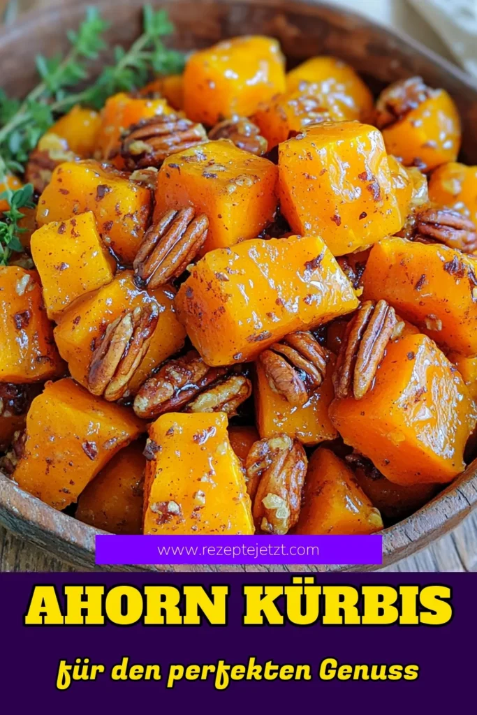 Entdecken Sie das perfekte Rezept für ahornsirup-glasierte geröstete Butternuss-Kürbisstücke! Dieses köstliche Gericht kombiniert die Süße von Ahornsirup mit herzhaften Gewürzen und ist einfach zuzubereiten. Ideal als Beilage oder gesunder Snack. Klicken Sie durch, um alle Schritte zu sehen und Ihre Gäste mit diesem aromatischen Gericht zu begeistern! #ButternussKürbis #Ahornsirup #GesundeRezepte #VegetarischKochen