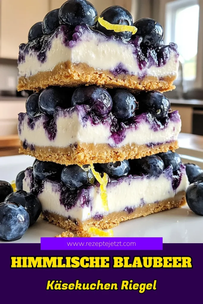 Entdecken Sie das köstliche Rezept für griechischer Joghurt Blaubeer Käsekuchen Riegel! Diese cremigen Riegel sind der perfekte Leckerbissen für jeden Anlass. Mit frischen Blaubeeren, frischem Joghurt und einer knackigen Kruste sind sie einfach zuzubereiten und schmecken unwiderstehlich. Lassen Sie sich von dieser harmonischen Kombination verführen und klicken Sie durch, um das vollständige Rezept zu entdecken! #Käsekuchen #Blaubeeren #Dessert #Backen